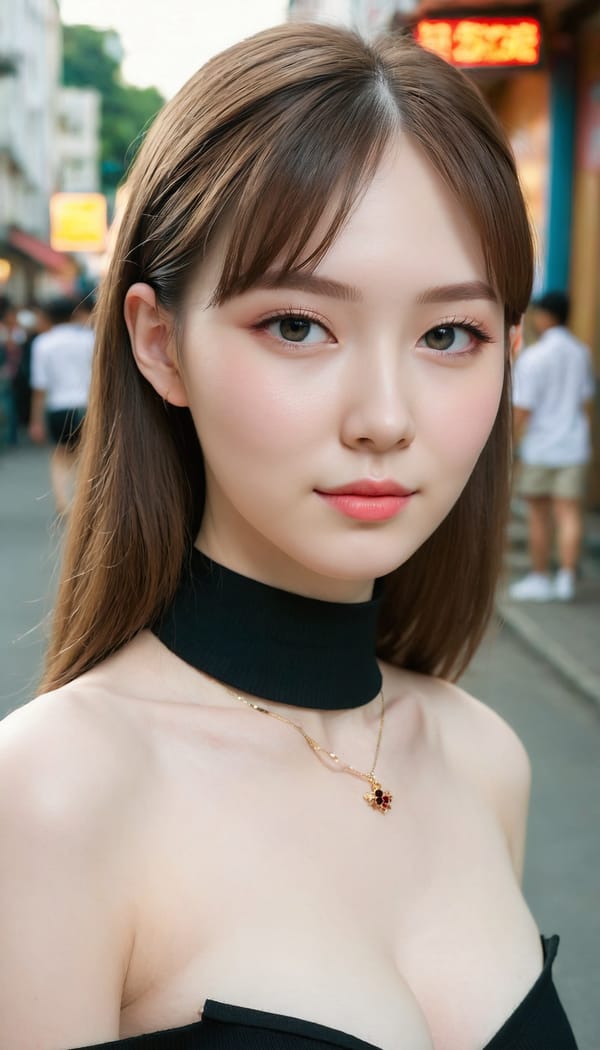 Tags: 21872187, SDXL
{"3": {"inputs": {"seed": 873309026727510, "steps": 32, "cfg": 7.26, "sampler_name": "dpmpp_2m", "scheduler": "karras", "denoise": 1.0, "model": ["27", 0], "positive": ["6", 0], "negative": ["7", 0], "latent_image": ["5", 0]}, "class_type": "KSampler"}, "4": {"inputs": {"ckpt_name": "juggernautXL_v8Rundiffusion.safetensors"}, "class_type": "CheckpointLoaderSimple"}, "5": {"inputs": {"width": 768, "height": 1344, "batch_size": 1}, "class_type": "EmptyLatentImage"}, "6": {"inputs": {"text": "24 year old girl, (russian:1.12), (taiwanese:1.13), (pale skin:1.12), (beautiful eyes:1.12), (blush:1.05), (idol:1.00), (detailed face:1.03), (temptress:0.95), (slim:1.05), (cute:1.00), (double eyelids:1.03), (seductive facial expression:1.13), (seductive pose:1.04), (sexy lips:1.01), (perky ass:1.11), (exposed ass:1.04), (looking back:1.04), (sexy ass:1.08), (thigh gap:1.10), (school uniform:0.97), choker, busy street, (soft lighting:1.07), (textured skin:1.07), (RAW:1.08), (detailed skin:1.06), (film:1.05), (skin fuzz:1.02), (candid cinema:1.02), (portra:1.02), (natural looking skin:1.02)", "clip": ["27", 1]}, "class_type": "CLIPTextEncode"}, "7": {"inputs": {"text": "(watermark:1.10), (open mouth:1.12), (twisted:1.06), (bad hands:1.12), (distorted:1.12), (worst quality:1.05), (low resolution:1.06)", "clip": ["27", 1]}, "class_type": "CLIPTextEncode"}, "8": {"inputs": {"samples": ["3", 0], "vae": ["4", 2]}, "class_type": "VAEDecode"}, "25": {"inputs": {"lora_name": "nudify_xl.safetensors", "strength_model": 0.13, "strength_clip": 0.32, "model": ["4", 0], "clip": ["4", 1]}, "class_type": "LoraLoader"}, "26": {"inputs": {"lora_name": "shirtlift_SDXL_v2.safetensors", "strength_model": 0.1, "strength_clip": 0.18, "model": ["25", 0], "clip": ["25", 1]}, "class_type": "LoraLoader"}, "27": {"inputs": {"lora_name": "PerfectEyesXL.safetensors", "strength_model": 0.0, "strength_clip": 0.16, "model": ["26", 0], "clip": ["26", 1]}, "class_type": "LoraLoader"}, "30": {"inputs": {"model_name": "4x_NMKD-Superscale-SP_178000_G.pth"}, "class_type": "UpscaleModelLoader"}, "31": {"inputs": {"upscale_model": ["30", 0], "image": ["8", 0]}, "class_type": "ImageUpscaleWithModel"}, "32": {"inputs": {"upscale_method": "lanczos", "scale_by": 0.5, "image": ["31", 0]}, "class_type": "ImageScaleBy"}, "33": {"inputs": {"pixels": ["32", 0], "vae": ["4", 2]}, "class_type": "VAEEncode"}, "34": {"inputs": {"seed": 873309026727510, "steps": 32, "cfg": 7.26, "sampler_name": "dpmpp_2m", "scheduler": "karras", "denoise": 0.3, "model": ["27", 0], "positive": ["6", 0], "negative": ["7", 0], "latent_image": ["33", 0]}, "class_type": "KSampler"}, "36": {"inputs": {"samples": ["34", 0], "vae": ["4", 2]}, "class_type": "VAEDecode"}, "39": {"inputs": {"filename_prefix": "comfyapi-1708035896307", "images": ["36", 0]}, "class_type": "SaveImage"}}