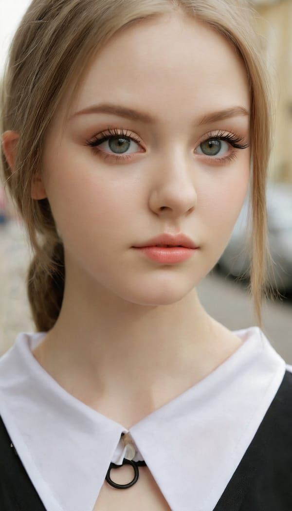 Tags: 21872187, SDXL
{"3": {"inputs": {"seed": 696491496938230, "steps": 32, "cfg": 5.31, "sampler_name": "dpmpp_2m", "scheduler": "karras", "denoise": 1.0, "model": ["27", 0], "positive": ["6", 0], "negative": ["7", 0], "latent_image": ["5", 0]}, "class_type": "KSampler"}, "4": {"inputs": {"ckpt_name": "juggernautxl.safetensors"}, "class_type": "CheckpointLoaderSimple"}, "5": {"inputs": {"width": 768, "height": 1344, "batch_size": 1}, "class_type": "EmptyLatentImage"}, "6": {"inputs": {"text": "24 year old girl, (ukrainian:0.96), (beautiful eyes:1.06), (pale skin:1.04), (double eyelids:1.02), (seductive pose:1.10), (eyelashes:1.07), (seductive facial expression:1.03), (detailed face:1.00), (slim:1.07), (cute:1.07), (sexy lips:1.06), (temptress:1.14), (blush:1.05), (in a seductive pose:1.14), (large perky breasts:1.11), (cleavage:1.01), (thigh gap:1.13), (school uniform:1.05), choker, busy street, (film:1.03), (portra:1.05), (RAW:1.05), (candid cinema:1.00), (skin fuzz:1.08), (textured skin:1.07), (detailed skin:1.02), (natural looking skin:1.08), (soft lighting:1.01)", "clip": ["27", 1]}, "class_type": "CLIPTextEncode"}, "7": {"inputs": {"text": "(bad hands:1.12), (open mouth:1.06), (worst quality:1.09), (watermark:1.14), (distorted:1.06), (low resolution:1.11), (twisted:1.12)", "clip": ["27", 1]}, "class_type": "CLIPTextEncode"}, "8": {"inputs": {"samples": ["3", 0], "vae": ["4", 2]}, "class_type": "VAEDecode"}, "25": {"inputs": {"lora_name": "nudify_xl.safetensors", "strength_model": 0.17, "strength_clip": 0.06, "model": ["4", 0], "clip": ["4", 1]}, "class_type": "LoraLoader"}, "26": {"inputs": {"lora_name": "shirtlift_SDXL_v2.safetensors", "strength_model": 0.13, "strength_clip": 0.04, "model": ["25", 0], "clip": ["25", 1]}, "class_type": "LoraLoader"}, "27": {"inputs": {"lora_name": "PerfectEyesXL.safetensors", "strength_model": 0.17, "strength_clip": 0.0, "model": ["26", 0], "clip": ["26", 1]}, "class_type": "LoraLoader"}, "30": {"inputs": {"model_name": "4x_NMKD-Superscale-SP_178000_G.pth"}, "class_type": "UpscaleModelLoader"}, "31": {"inputs": {"upscale_model": ["30", 0], "image": ["8", 0]}, "class_type": "ImageUpscaleWithModel"}, "32": {"inputs": {"upscale_method": "lanczos", "scale_by": 0.5, "image": ["31", 0]}, "class_type": "ImageScaleBy"}, "33": {"inputs": {"pixels": ["32", 0], "vae": ["4", 2]}, "class_type": "VAEEncode"}, "34": {"inputs": {"seed": 696491496938230, "steps": 32, "cfg": 5.31, "sampler_name": "dpmpp_2m", "scheduler": "karras", "denoise": 0.3, "model": ["27", 0], "positive": ["6", 0], "negative": ["7", 0], "latent_image": ["33", 0]}, "class_type": "KSampler"}, "36": {"inputs": {"samples": ["34", 0], "vae": ["4", 2]}, "class_type": "VAEDecode"}, "39": {"inputs": {"filename_prefix": "comfyapi-1714918865967", "images": ["36", 0]}, "class_type": "SaveImage"}}