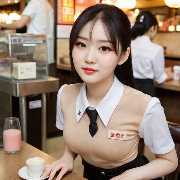 Tags: 21872187, SDXL
{"3": {"inputs": {"seed": 102173811058535, "steps": 64, "cfg": 5.52, "sampler_name": "dpmpp_2m", "scheduler": "karras", "denoise": 1.0, "model": ["27", 0], "positive": ["6", 0], "negative": ["7", 0], "latent_image": ["5", 0]}, "class_type": "KSampler"}, "4": {"inputs": {"ckpt_name": "juggernautXL_v8Rundiffusion.safetensors"}, "class_type": "CheckpointLoaderSimple"}, "5": {"inputs": {"width": 1024, "height": 1024, "batch_size": 1}, "class_type": "EmptyLatentImage"}, "6": {"inputs": {"text": "25 year old girl, (korean:1.00), (japanese:0.96), (chinese:1.01), (blush:1.07), (seductive pose:0.99), (beautiful eyes:0.98), (pale skin:1.06), (idol:0.99), (temptress:1.10), (seductive facial expression:1.02), (cute:1.11), (double eyelids:1.04), (slim:0.98), (eyelashes:1.04), (sexy lips:1.10), (on all fours:0.95), (spreading ass cheeks:1.12), (from behind:0.97), (backboob:1.01), (a waitress in uniform:1.12) working at a restaurant, (detailed skin:1.08), (candid cinema:1.04), (textured skin:1.05), (film:1.03), (soft lighting:1.05), (portra:1.01), (RAW:1.02), (natural looking skin:1.06), (skin fuzz:1.08)", "clip": ["27", 1]}, "class_type": "CLIPTextEncode"}, "7": {"inputs": {"text": "(watermark:1.05), (distorted:1.07), (bad hands:1.13), (open mouth:1.06), (worst quality:1.14), (twisted:1.11), (low resolution:1.12)", "clip": ["27", 1]}, "class_type": "CLIPTextEncode"}, "8": {"inputs": {"samples": ["3", 0], "vae": ["4", 2]}, "class_type": "VAEDecode"}, "25": {"inputs": {"lora_name": "nudify_xl.safetensors", "strength_model": 0.17, "strength_clip": 0.17, "model": ["4", 0], "clip": ["4", 1]}, "class_type": "LoraLoader"}, "26": {"inputs": {"lora_name": "shirtlift_SDXL_v2.safetensors", "strength_model": 0.05, "strength_clip": 0.06, "model": ["25", 0], "clip": ["25", 1]}, "class_type": "LoraLoader"}, "27": {"inputs": {"lora_name": "PerfectEyesXL.safetensors", "strength_model": 0.14, "strength_clip": 0.0, "model": ["26", 0], "clip": ["26", 1]}, "class_type": "LoraLoader"}, "30": {"inputs": {"model_name": "4x_NMKD-Superscale-SP_178000_G.pth"}, "class_type": "UpscaleModelLoader"}, "31": {"inputs": {"upscale_model": ["30", 0], "image": ["8", 0]}, "class_type": "ImageUpscaleWithModel"}, "32": {"inputs": {"upscale_method": "lanczos", "scale_by": 0.5, "image": ["31", 0]}, "class_type": "ImageScaleBy"}, "33": {"inputs": {"pixels": ["32", 0], "vae": ["4", 2]}, "class_type": "VAEEncode"}, "34": {"inputs": {"seed": 102173811058535, "steps": 64, "cfg": 5.52, "sampler_name": "dpmpp_2m", "scheduler": "karras", "denoise": 0.3, "model": ["27", 0], "positive": ["6", 0], "negative": ["7", 0], "latent_image": ["33", 0]}, "class_type": "KSampler"}, "36": {"inputs": {"samples": ["34", 0], "vae": ["4", 2]}, "class_type": "VAEDecode"}, "39": {"inputs": {"filename_prefix": "comfyapi-1708172953783", "images": ["36", 0]}, "class_type": "SaveImage"}}