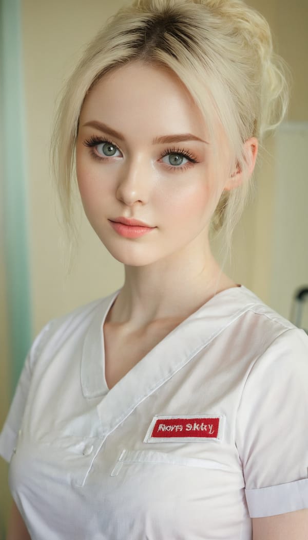 Tags: 21872187, SDXL
{"3": {"inputs": {"seed": 201826125703902, "steps": 32, "cfg": 5.88, "sampler_name": "dpmpp_2m", "scheduler": "karras", "denoise": 1.0, "model": ["27", 0], "positive": ["6", 0], "negative": ["7", 0], "latent_image": ["5", 0]}, "class_type": "KSampler"}, "4": {"inputs": {"ckpt_name": "juggernautxl.safetensors"}, "class_type": "CheckpointLoaderSimple"}, "5": {"inputs": {"width": 768, "height": 1344, "batch_size": 1}, "class_type": "EmptyLatentImage"}, "6": {"inputs": {"text": "26 year old girl, (blush:1.13), (seductive pose:1.09), (beautiful eyes:0.97), (slim:1.03), (idol:1.06), (pale skin:1.03), (detailed face:1.14), (sexy lips:1.02), (temptress:1.13), (eyelashes:1.03), (seductive facial expression:1.14), (in a seductive pose:0.99), (large perky breasts:1.07), (cleavage:1.01), (thigh gap:0.95), (nurse in uniform:1.14) working in a hospital ward, (candid cinema:1.08), (natural looking skin:1.04), (portra:1.05), (film:1.06), (detailed skin:1.06), (RAW:1.04), (textured skin:1.02), (skin fuzz:1.07), (soft lighting:1.03)", "clip": ["27", 1]}, "class_type": "CLIPTextEncode"}, "7": {"inputs": {"text": "(watermark:1.13), (open mouth:1.14), (bad hands:1.10), (twisted:1.06), (low resolution:1.09), (distorted:1.10), (worst quality:1.11)", "clip": ["27", 1]}, "class_type": "CLIPTextEncode"}, "8": {"inputs": {"samples": ["3", 0], "vae": ["4", 2]}, "class_type": "VAEDecode"}, "25": {"inputs": {"lora_name": "nudify_xl.safetensors", "strength_model": 0.33, "strength_clip": 0.26, "model": ["4", 0], "clip": ["4", 1]}, "class_type": "LoraLoader"}, "26": {"inputs": {"lora_name": "shirtlift_SDXL_v2.safetensors", "strength_model": 0.19, "strength_clip": 0.09, "model": ["25", 0], "clip": ["25", 1]}, "class_type": "LoraLoader"}, "27": {"inputs": {"lora_name": "PerfectEyesXL.safetensors", "strength_model": 0.11, "strength_clip": 0.19, "model": ["26", 0], "clip": ["26", 1]}, "class_type": "LoraLoader"}, "30": {"inputs": {"model_name": "4x_NMKD-Superscale-SP_178000_G.pth"}, "class_type": "UpscaleModelLoader"}, "31": {"inputs": {"upscale_model": ["30", 0], "image": ["8", 0]}, "class_type": "ImageUpscaleWithModel"}, "32": {"inputs": {"upscale_method": "lanczos", "scale_by": 0.5, "image": ["31", 0]}, "class_type": "ImageScaleBy"}, "33": {"inputs": {"pixels": ["32", 0], "vae": ["4", 2]}, "class_type": "VAEEncode"}, "34": {"inputs": {"seed": 201826125703902, "steps": 32, "cfg": 5.88, "sampler_name": "dpmpp_2m", "scheduler": "karras", "denoise": 0.3, "model": ["27", 0], "positive": ["6", 0], "negative": ["7", 0], "latent_image": ["33", 0]}, "class_type": "KSampler"}, "36": {"inputs": {"samples": ["34", 0], "vae": ["4", 2]}, "class_type": "VAEDecode"}, "39": {"inputs": {"filename_prefix": "comfyapi-1724905371201", "images": ["36", 0]}, "class_type": "SaveImage"}}