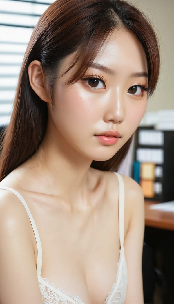 Tags: 21872187, SDXL
{"3": {"inputs": {"seed": 562541246532754, "steps": 64, "cfg": 7.28, "sampler_name": "dpmpp_2m", "scheduler": "karras", "denoise": 1.0, "model": ["27", 0], "positive": ["6", 0], "negative": ["7", 0], "latent_image": ["5", 0]}, "class_type": "KSampler"}, "4": {"inputs": {"ckpt_name": "juggernautxl.safetensors"}, "class_type": "CheckpointLoaderSimple"}, "5": {"inputs": {"width": 768, "height": 1344, "batch_size": 1}, "class_type": "EmptyLatentImage"}, "6": {"inputs": {"text": "20 year old girl, (korean:0.96), (japanese:1.08), (temptress:1.09), (eyelashes:1.09), (double eyelids:1.11), (slim:1.07), (seductive facial expression:1.12), (cute:1.07), (detailed face:1.06), (pale skin:1.13), (seductive pose:1.00), (beautiful eyes:1.00), (perky ass:1.10), (exposed ass:1.04), (looking back:1.13), (sexy ass:1.02), (thigh gap:0.98), (an office lady:1.13), (skin fuzz:1.05), (textured skin:1.05), (RAW:1.09), (soft lighting:1.00), (detailed skin:1.01), (portra:1.03), (natural looking skin:1.00), (film:1.01), (candid cinema:1.04)", "clip": ["27", 1]}, "class_type": "CLIPTextEncode"}, "7": {"inputs": {"text": "(watermark:1.08), (low resolution:1.14), (open mouth:1.11), (distorted:1.05), (twisted:1.08), (bad hands:1.06), (worst quality:1.07)", "clip": ["27", 1]}, "class_type": "CLIPTextEncode"}, "8": {"inputs": {"samples": ["3", 0], "vae": ["4", 2]}, "class_type": "VAEDecode"}, "25": {"inputs": {"lora_name": "nudify_xl.safetensors", "strength_model": 0.12, "strength_clip": 0.06, "model": ["4", 0], "clip": ["4", 1]}, "class_type": "LoraLoader"}, "26": {"inputs": {"lora_name": "shirtlift_SDXL_v2.safetensors", "strength_model": 0.06, "strength_clip": 0.0, "model": ["25", 0], "clip": ["25", 1]}, "class_type": "LoraLoader"}, "27": {"inputs": {"lora_name": "PerfectEyesXL.safetensors", "strength_model": 0.13, "strength_clip": 0.17, "model": ["26", 0], "clip": ["26", 1]}, "class_type": "LoraLoader"}, "30": {"inputs": {"model_name": "4x_NMKD-Superscale-SP_178000_G.pth"}, "class_type": "UpscaleModelLoader"}, "31": {"inputs": {"upscale_model": ["30", 0], "image": ["8", 0]}, "class_type": "ImageUpscaleWithModel"}, "32": {"inputs": {"upscale_method": "lanczos", "scale_by": 0.5, "image": ["31", 0]}, "class_type": "ImageScaleBy"}, "33": {"inputs": {"pixels": ["32", 0], "vae": ["4", 2]}, "class_type": "VAEEncode"}, "34": {"inputs": {"seed": 562541246532754, "steps": 64, "cfg": 7.28, "sampler_name": "dpmpp_2m", "scheduler": "karras", "denoise": 0.3, "model": ["27", 0], "positive": ["6", 0], "negative": ["7", 0], "latent_image": ["33", 0]}, "class_type": "KSampler"}, "36": {"inputs": {"samples": ["34", 0], "vae": ["4", 2]}, "class_type": "VAEDecode"}, "39": {"inputs": {"filename_prefix": "comfyapi-1714201794495", "images": ["36", 0]}, "class_type": "SaveImage"}}