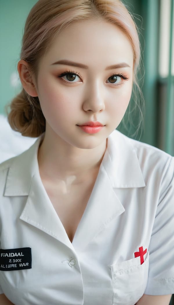 Tags: 21872187, SDXL
{"3": {"inputs": {"seed": 877272050058009, "steps": 32, "cfg": 6.27, "sampler_name": "dpmpp_2m", "scheduler": "karras", "denoise": 1.0, "model": ["27", 0], "positive": ["6", 0], "negative": ["7", 0], "latent_image": ["5", 0]}, "class_type": "KSampler"}, "4": {"inputs": {"ckpt_name": "juggernautxl.safetensors"}, "class_type": "CheckpointLoaderSimple"}, "5": {"inputs": {"width": 768, "height": 1344, "batch_size": 1}, "class_type": "EmptyLatentImage"}, "6": {"inputs": {"text": "22 year old girl, (double eyelids:1.07), (cute:1.10), (pale skin:1.12), (sexy lips:0.98), (slim:1.05), (detailed face:0.98), (eyelashes:1.00), (blush:1.06), (idol:1.10), (beautiful eyes:1.09), (seductive pose:1.11), (temptress:0.97), (seductive facial expression:1.01), (on all fours:1.13), (spreading ass cheeks:0.97), (from behind:1.10), (backboob:1.02), (nurse in uniform:1.14) working in a hospital ward, (skin fuzz:1.03), (textured skin:1.04), (detailed skin:1.01), (candid cinema:1.07), (RAW:1.00), (natural looking skin:1.06), (film:1.05), (soft lighting:1.07), (portra:1.05)", "clip": ["27", 1]}, "class_type": "CLIPTextEncode"}, "7": {"inputs": {"text": "(open mouth:1.12), (distorted:1.13), (worst quality:1.05), (bad hands:1.06), (twisted:1.07), (low resolution:1.10), (watermark:1.05)", "clip": ["27", 1]}, "class_type": "CLIPTextEncode"}, "8": {"inputs": {"samples": ["3", 0], "vae": ["4", 2]}, "class_type": "VAEDecode"}, "25": {"inputs": {"lora_name": "nudify_xl.safetensors", "strength_model": 0.1, "strength_clip": 0.19, "model": ["4", 0], "clip": ["4", 1]}, "class_type": "LoraLoader"}, "26": {"inputs": {"lora_name": "shirtlift_SDXL_v2.safetensors", "strength_model": 0.17, "strength_clip": 0.17, "model": ["25", 0], "clip": ["25", 1]}, "class_type": "LoraLoader"}, "27": {"inputs": {"lora_name": "PerfectEyesXL.safetensors", "strength_model": 0.15, "strength_clip": 0.08, "model": ["26", 0], "clip": ["26", 1]}, "class_type": "LoraLoader"}, "30": {"inputs": {"model_name": "4x_NMKD-Superscale-SP_178000_G.pth"}, "class_type": "UpscaleModelLoader"}, "31": {"inputs": {"upscale_model": ["30", 0], "image": ["8", 0]}, "class_type": "ImageUpscaleWithModel"}, "32": {"inputs": {"upscale_method": "lanczos", "scale_by": 0.5, "image": ["31", 0]}, "class_type": "ImageScaleBy"}, "33": {"inputs": {"pixels": ["32", 0], "vae": ["4", 2]}, "class_type": "VAEEncode"}, "34": {"inputs": {"seed": 877272050058009, "steps": 32, "cfg": 6.27, "sampler_name": "dpmpp_2m", "scheduler": "karras", "denoise": 0.3, "model": ["27", 0], "positive": ["6", 0], "negative": ["7", 0], "latent_image": ["33", 0]}, "class_type": "KSampler"}, "36": {"inputs": {"samples": ["34", 0], "vae": ["4", 2]}, "class_type": "VAEDecode"}, "39": {"inputs": {"filename_prefix": "comfyapi-1731533290581", "images": ["36", 0]}, "class_type": "SaveImage"}}