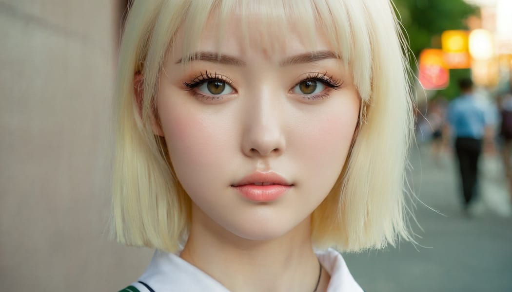 Tags: 21872187, SDXL
{"3": {"inputs": {"seed": 574964274953618, "steps": 32, "cfg": 6.21, "sampler_name": "dpmpp_2m", "scheduler": "karras", "denoise": 1.0, "model": ["27", 0], "positive": ["6", 0], "negative": ["7", 0], "latent_image": ["5", 0]}, "class_type": "KSampler"}, "4": {"inputs": {"ckpt_name": "juggernautxl.safetensors"}, "class_type": "CheckpointLoaderSimple"}, "5": {"inputs": {"width": 1344, "height": 768, "batch_size": 1}, "class_type": "EmptyLatentImage"}, "6": {"inputs": {"text": "20 year old girl, (irish:1.05), (ukrainian:1.02), (japanese:1.13), (temptress:0.98), (sexy lips:1.14), (double eyelids:1.04), (seductive facial expression:1.14), (idol:0.99), (beautiful eyes:0.96), (pale skin:1.09), (detailed face:1.04), (blush:1.03), (eyelashes:0.96), (slim:1.10), (seductive pose:1.09), (cute:1.13), (in a seductive pose:1.01), (large perky breasts:1.05), (cleavage:1.05), (thigh gap:1.01), (school uniform:1.10), choker, busy street, (detailed skin:1.04), (candid cinema:1.00), (soft lighting:1.02), (textured skin:1.09), (film:1.07), (portra:1.03), (skin fuzz:1.07), (natural looking skin:1.01), (RAW:1.03)", "clip": ["27", 1]}, "class_type": "CLIPTextEncode"}, "7": {"inputs": {"text": "(distorted:1.05), (twisted:1.12), (bad hands:1.10), (low resolution:1.09), (open mouth:1.05), (watermark:1.10), (worst quality:1.06)", "clip": ["27", 1]}, "class_type": "CLIPTextEncode"}, "8": {"inputs": {"samples": ["3", 0], "vae": ["4", 2]}, "class_type": "VAEDecode"}, "25": {"inputs": {"lora_name": "nudify_xl.safetensors", "strength_model": 0.31, "strength_clip": 0.36, "model": ["4", 0], "clip": ["4", 1]}, "class_type": "LoraLoader"}, "26": {"inputs": {"lora_name": "shirtlift_SDXL_v2.safetensors", "strength_model": 0.09, "strength_clip": 0.03, "model": ["25", 0], "clip": ["25", 1]}, "class_type": "LoraLoader"}, "27": {"inputs": {"lora_name": "PerfectEyesXL.safetensors", "strength_model": 0.19, "strength_clip": 0.15, "model": ["26", 0], "clip": ["26", 1]}, "class_type": "LoraLoader"}, "30": {"inputs": {"model_name": "4x_NMKD-Superscale-SP_178000_G.pth"}, "class_type": "UpscaleModelLoader"}, "31": {"inputs": {"upscale_model": ["30", 0], "image": ["8", 0]}, "class_type": "ImageUpscaleWithModel"}, "32": {"inputs": {"upscale_method": "lanczos", "scale_by": 0.5, "image": ["31", 0]}, "class_type": "ImageScaleBy"}, "33": {"inputs": {"pixels": ["32", 0], "vae": ["4", 2]}, "class_type": "VAEEncode"}, "34": {"inputs": {"seed": 574964274953618, "steps": 32, "cfg": 6.21, "sampler_name": "dpmpp_2m", "scheduler": "karras", "denoise": 0.3, "model": ["27", 0], "positive": ["6", 0], "negative": ["7", 0], "latent_image": ["33", 0]}, "class_type": "KSampler"}, "36": {"inputs": {"samples": ["34", 0], "vae": ["4", 2]}, "class_type": "VAEDecode"}, "39": {"inputs": {"filename_prefix": "comfyapi-1731075717259", "images": ["36", 0]}, "class_type": "SaveImage"}}