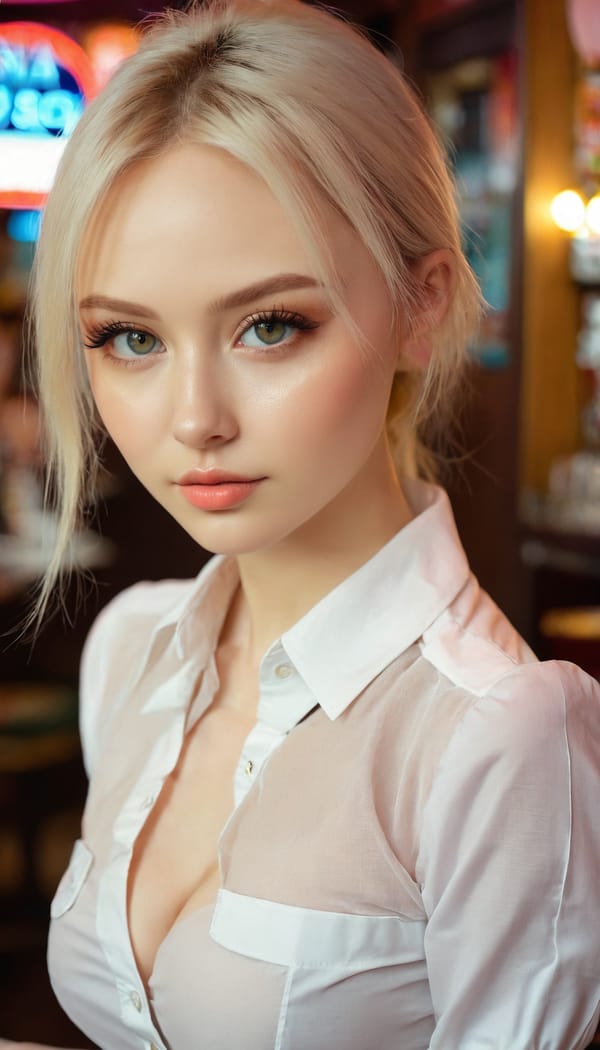 Tags: 21872187, SDXL
{"3": {"inputs": {"seed": 715303890110898, "steps": 32, "cfg": 6.97, "sampler_name": "dpmpp_2m", "scheduler": "karras", "denoise": 1.0, "model": ["27", 0], "positive": ["6", 0], "negative": ["7", 0], "latent_image": ["5", 0]}, "class_type": "KSampler"}, "4": {"inputs": {"ckpt_name": "juggernautxl.safetensors"}, "class_type": "CheckpointLoaderSimple"}, "5": {"inputs": {"width": 768, "height": 1344, "batch_size": 1}, "class_type": "EmptyLatentImage"}, "6": {"inputs": {"text": "24 year old girl, (ukrainian:1.03), (sexy lips:1.02), (eyelashes:1.01), (detailed face:1.03), (beautiful eyes:0.98), (slim:1.11), (cute:1.09), (seductive pose:1.04), (double eyelids:1.05), (blush:1.02), (temptress:1.01), (pale skin:0.98), (seductive facial expression:1.08), (idol:0.98), (on all fours:1.01), (spreading ass cheeks:0.99), (from behind:1.06), (backboob:1.11), (a waitress in uniform:1.12) working at a restaurant, (textured skin:1.07), (film:1.09), (RAW:1.00), (skin fuzz:1.08), (soft lighting:1.05), (detailed skin:1.02), (portra:1.01), (candid cinema:1.04), (natural looking skin:1.02)", "clip": ["27", 1]}, "class_type": "CLIPTextEncode"}, "7": {"inputs": {"text": "(watermark:1.05), (bad hands:1.07), (open mouth:1.09), (worst quality:1.13), (low resolution:1.11), (twisted:1.12), (distorted:1.10)", "clip": ["27", 1]}, "class_type": "CLIPTextEncode"}, "8": {"inputs": {"samples": ["3", 0], "vae": ["4", 2]}, "class_type": "VAEDecode"}, "25": {"inputs": {"lora_name": "nudify_xl.safetensors", "strength_model": 0.31, "strength_clip": 0.29, "model": ["4", 0], "clip": ["4", 1]}, "class_type": "LoraLoader"}, "26": {"inputs": {"lora_name": "shirtlift_SDXL_v2.safetensors", "strength_model": 0.03, "strength_clip": 0.01, "model": ["25", 0], "clip": ["25", 1]}, "class_type": "LoraLoader"}, "27": {"inputs": {"lora_name": "PerfectEyesXL.safetensors", "strength_model": 0.16, "strength_clip": 0.13, "model": ["26", 0], "clip": ["26", 1]}, "class_type": "LoraLoader"}, "30": {"inputs": {"model_name": "4x_NMKD-Superscale-SP_178000_G.pth"}, "class_type": "UpscaleModelLoader"}, "31": {"inputs": {"upscale_model": ["30", 0], "image": ["8", 0]}, "class_type": "ImageUpscaleWithModel"}, "32": {"inputs": {"upscale_method": "lanczos", "scale_by": 0.5, "image": ["31", 0]}, "class_type": "ImageScaleBy"}, "33": {"inputs": {"pixels": ["32", 0], "vae": ["4", 2]}, "class_type": "VAEEncode"}, "34": {"inputs": {"seed": 715303890110898, "steps": 32, "cfg": 6.97, "sampler_name": "dpmpp_2m", "scheduler": "karras", "denoise": 0.3, "model": ["27", 0], "positive": ["6", 0], "negative": ["7", 0], "latent_image": ["33", 0]}, "class_type": "KSampler"}, "36": {"inputs": {"samples": ["34", 0], "vae": ["4", 2]}, "class_type": "VAEDecode"}, "39": {"inputs": {"filename_prefix": "comfyapi-1731122384301", "images": ["36", 0]}, "class_type": "SaveImage"}}