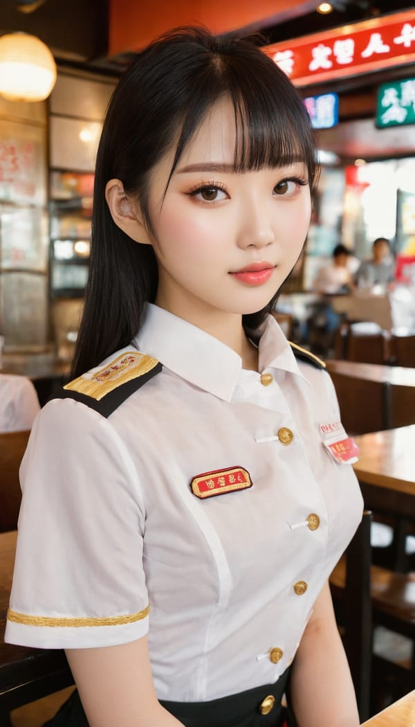 Tags: 21872187, SDXL
{"3": {"inputs": {"seed": 759165683360466, "steps": 64, "cfg": 5.82, "sampler_name": "dpmpp_2m", "scheduler": "karras", "denoise": 1.0, "model": ["27", 0], "positive": ["6", 0], "negative": ["7", 0], "latent_image": ["5", 0]}, "class_type": "KSampler"}, "4": {"inputs": {"ckpt_name": "juggernautxl.safetensors"}, "class_type": "CheckpointLoaderSimple"}, "5": {"inputs": {"width": 768, "height": 1344, "batch_size": 1}, "class_type": "EmptyLatentImage"}, "6": {"inputs": {"text": "20 year old girl, (chinese:1.02), (taiwanese:1.06), (japanese:0.97), (detailed face:0.99), (sexy lips:1.14), (double eyelids:0.95), (blush:1.09), (cute:1.06), (pale skin:1.08), (idol:0.99), (beautiful eyes:1.10), (slim:1.02), (seductive facial expression:0.98), (eyelashes:1.08), (temptress:1.04), (perky ass:1.07), (exposed ass:0.99), (looking back:1.12), (sexy ass:1.01), (thigh gap:1.05), (a waitress in uniform:1.01) working at a restaurant, (RAW:1.02), (soft lighting:1.07), (portra:1.07), (skin fuzz:1.01), (film:1.03), (detailed skin:1.00), (natural looking skin:1.02), (textured skin:1.06), (candid cinema:1.05)", "clip": ["27", 1]}, "class_type": "CLIPTextEncode"}, "7": {"inputs": {"text": "(twisted:1.09), (watermark:1.06), (bad hands:1.11), (low resolution:1.12), (worst quality:1.12), (open mouth:1.12)", "clip": ["27", 1]}, "class_type": "CLIPTextEncode"}, "8": {"inputs": {"samples": ["3", 0], "vae": ["4", 2]}, "class_type": "VAEDecode"}, "25": {"inputs": {"lora_name": "nudify_xl.safetensors", "strength_model": 0.39, "strength_clip": 0.21, "model": ["4", 0], "clip": ["4", 1]}, "class_type": "LoraLoader"}, "26": {"inputs": {"lora_name": "shirtlift_SDXL_v2.safetensors", "strength_model": 0.02, "strength_clip": 0.16, "model": ["25", 0], "clip": ["25", 1]}, "class_type": "LoraLoader"}, "27": {"inputs": {"lora_name": "PerfectEyesXL.safetensors", "strength_model": 0.09, "strength_clip": 0.03, "model": ["26", 0], "clip": ["26", 1]}, "class_type": "LoraLoader"}, "30": {"inputs": {"model_name": "4x_NMKD-Superscale-SP_178000_G.pth"}, "class_type": "UpscaleModelLoader"}, "31": {"inputs": {"upscale_model": ["30", 0], "image": ["8", 0]}, "class_type": "ImageUpscaleWithModel"}, "32": {"inputs": {"upscale_method": "lanczos", "scale_by": 0.5, "image": ["31", 0]}, "class_type": "ImageScaleBy"}, "33": {"inputs": {"pixels": ["32", 0], "vae": ["4", 2]}, "class_type": "VAEEncode"}, "34": {"inputs": {"seed": 759165683360466, "steps": 64, "cfg": 5.82, "sampler_name": "dpmpp_2m", "scheduler": "karras", "denoise": 0.3, "model": ["27", 0], "positive": ["6", 0], "negative": ["7", 0], "latent_image": ["33", 0]}, "class_type": "KSampler"}, "36": {"inputs": {"samples": ["34", 0], "vae": ["4", 2]}, "class_type": "VAEDecode"}, "39": {"inputs": {"filename_prefix": "comfyapi-1713936285656", "images": ["36", 0]}, "class_type": "SaveImage"}}