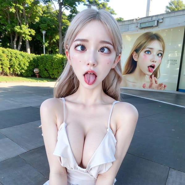 Tags: 21872187
<lora:JapaneseDollLikeness_v15:0.74>, <lora:koreanDollLikeness:0.40>, (ukrainian:1.09), (nude:0.99), outdoors, <lora:ahegao-x-v4:0.79>, ahegao face, pleasure, extremely detailed eyes, (photorealistic:0.92), double eyelids, eyelashes, pale skin, full body portrait, textured skin, hyper realistic, tall
Negative prompt: drawings, sketches, paintings, black and white, ugly, fat, (low quality:1.98), (normal quality:2.18), (worst quality:2.06)
Steps: 64, Sampler: DPM++ 2M Karras, CFG scale: 5.26, Seed: 568625784, Size: 768x768, Model hash: fc2511737a, Model: chilloutmix_NiPrunedFp32Fix, Seed resize from: -1x-1, Denoising strength: 0.5, Version: v1.2.1, Hires upscale: 2.0, Hires steps: 16, Hires upscaler: ESRGAN_4x