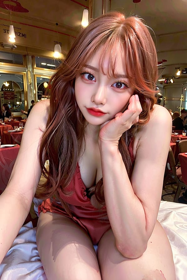 Tags: 21872187
<lora:koreanDollLikeness:0.50>, <lora:YaeMiko_Test:0.74>, (russian:0.98), (low-cut red dress:1.06), hotel ballroom, ceremony, <lora:skirtlift-v4:0.88 <lora:Addams:0.22>, extremely detailed eyes, extremely detailed face, cute, (photorealistic:1.20), sexy lips, seductive smile, double eyelids, eyelashes, pale skin, perky breasts, full body portrait, 4K, best quality, hyper realistic, (long slim legs:1.02), (thigh gap:1.09), (stunningly attractive:1.07), (dramatic:1.09)
Negative prompt: sketches, paintings, anime, black and white, (worst quality:2.06)
Steps: 32, Sampler: DPM++ 2M Karras, CFG scale: 7.1, Seed: 3027558124, Size: 512x768, Model hash: fc2511737a, Model: chilloutmix_NiPrunedFp32Fix, Seed resize from: -1x-1, Denoising strength: 0.45, Version: v1.2.1, Hires upscale: 2.0, Hires steps: 48, Hires upscaler: ESRGAN_4x