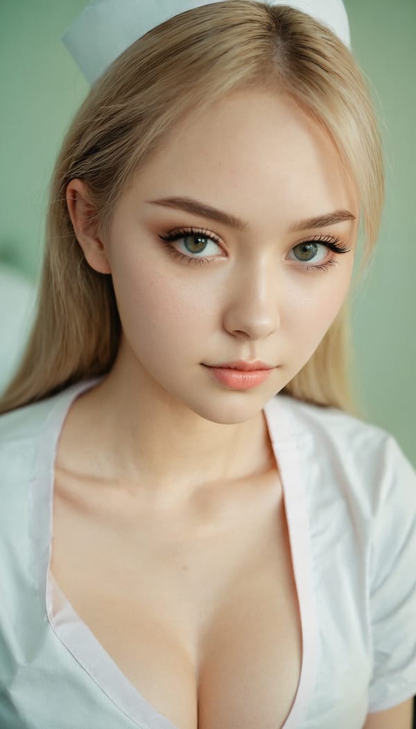 Tags: 21872187, SDXL
{"3": {"inputs": {"seed": 723086494618237, "steps": 64, "cfg": 6.15, "sampler_name": "dpmpp_2m", "scheduler": "karras", "denoise": 1.0, "model": ["27", 0], "positive": ["6", 0], "negative": ["7", 0], "latent_image": ["5", 0]}, "class_type": "KSampler"}, "4": {"inputs": {"ckpt_name": "juggernautxl.safetensors"}, "class_type": "CheckpointLoaderSimple"}, "5": {"inputs": {"width": 768, "height": 1344, "batch_size": 1}, "class_type": "EmptyLatentImage"}, "6": {"inputs": {"text": "18 year old girl, (russian:0.97), (double eyelids:0.95), (seductive pose:1.10), (beautiful eyes:1.14), (sexy lips:0.98), (detailed face:0.96), (cute:0.97), (idol:0.95), (slim:1.05), (seductive facial expression:0.98), (eyelashes:1.08), (blush:0.96), (temptress:1.04), (pale skin:1.03), (in a seductive pose:1.13), (large perky breasts:1.04), (cleavage:1.13), (thigh gap:1.01), (nurse in uniform:0.97) working in a hospital ward, (candid cinema:1.03), (textured skin:1.02), (film:1.03), (natural looking skin:1.05), (portra:1.01), (RAW:1.05), (soft lighting:1.00), (skin fuzz:1.06), (detailed skin:1.07)", "clip": ["27", 1]}, "class_type": "CLIPTextEncode"}, "7": {"inputs": {"text": "(worst quality:1.14), (open mouth:1.14), (distorted:1.06), (low resolution:1.13), (bad hands:1.11), (twisted:1.10), (watermark:1.10)", "clip": ["27", 1]}, "class_type": "CLIPTextEncode"}, "8": {"inputs": {"samples": ["3", 0], "vae": ["4", 2]}, "class_type": "VAEDecode"}, "25": {"inputs": {"lora_name": "nudify_xl.safetensors", "strength_model": 0.31, "strength_clip": 0.1, "model": ["4", 0], "clip": ["4", 1]}, "class_type": "LoraLoader"}, "26": {"inputs": {"lora_name": "shirtlift_SDXL_v2.safetensors", "strength_model": 0.01, "strength_clip": 0.17, "model": ["25", 0], "clip": ["25", 1]}, "class_type": "LoraLoader"}, "27": {"inputs": {"lora_name": "PerfectEyesXL.safetensors", "strength_model": 0.13, "strength_clip": 0.12, "model": ["26", 0], "clip": ["26", 1]}, "class_type": "LoraLoader"}, "30": {"inputs": {"model_name": "4x_NMKD-Superscale-SP_178000_G.pth"}, "class_type": "UpscaleModelLoader"}, "31": {"inputs": {"upscale_model": ["30", 0], "image": ["8", 0]}, "class_type": "ImageUpscaleWithModel"}, "32": {"inputs": {"upscale_method": "lanczos", "scale_by": 0.5, "image": ["31", 0]}, "class_type": "ImageScaleBy"}, "33": {"inputs": {"pixels": ["32", 0], "vae": ["4", 2]}, "class_type": "VAEEncode"}, "34": {"inputs": {"seed": 723086494618237, "steps": 64, "cfg": 6.15, "sampler_name": "dpmpp_2m", "scheduler": "karras", "denoise": 0.3, "model": ["27", 0], "positive": ["6", 0], "negative": ["7", 0], "latent_image": ["33", 0]}, "class_type": "KSampler"}, "36": {"inputs": {"samples": ["34", 0], "vae": ["4", 2]}, "class_type": "VAEDecode"}, "39": {"inputs": {"filename_prefix": "comfyapi-1735672433510", "images": ["36", 0]}, "class_type": "SaveImage"}}