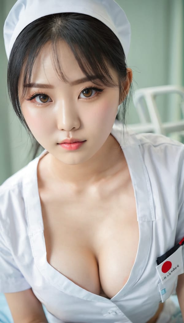 Tags: 21872187, SDXL
{"3": {"inputs": {"seed": 611855673736171, "steps": 64, "cfg": 6.66, "sampler_name": "dpmpp_2m", "scheduler": "karras", "denoise": 1.0, "model": ["27", 0], "positive": ["6", 0], "negative": ["7", 0], "latent_image": ["5", 0]}, "class_type": "KSampler"}, "4": {"inputs": {"ckpt_name": "juggernautxl.safetensors"}, "class_type": "CheckpointLoaderSimple"}, "5": {"inputs": {"width": 768, "height": 1344, "batch_size": 1}, "class_type": "EmptyLatentImage"}, "6": {"inputs": {"text": "22 year old girl, (korean:0.96), (sexy lips:1.13), (temptress:1.05), (seductive pose:0.95), (eyelashes:1.14), (pale skin:1.07), (beautiful eyes:1.14), (detailed face:0.95), (cute:1.06), (idol:1.09), (slim:0.97), (double eyelids:1.08), (blush:0.95), (in a seductive pose:1.05), (large perky breasts:1.02), (cleavage:1.01), (thigh gap:1.02), (nurse in uniform:1.02) working in a hospital ward, (detailed skin:1.04), (film:1.00), (portra:1.01), (soft lighting:1.05), (textured skin:1.01), (candid cinema:1.01), (RAW:1.06), (natural looking skin:1.02)", "clip": ["27", 1]}, "class_type": "CLIPTextEncode"}, "7": {"inputs": {"text": "(worst quality:1.09), (low resolution:1.07), (bad hands:1.07), (watermark:1.12), (distorted:1.12), (open mouth:1.10), (twisted:1.13)", "clip": ["27", 1]}, "class_type": "CLIPTextEncode"}, "8": {"inputs": {"samples": ["3", 0], "vae": ["4", 2]}, "class_type": "VAEDecode"}, "25": {"inputs": {"lora_name": "nudify_xl.safetensors", "strength_model": 0.01, "strength_clip": 0.01, "model": ["4", 0], "clip": ["4", 1]}, "class_type": "LoraLoader"}, "26": {"inputs": {"lora_name": "shirtlift_SDXL_v2.safetensors", "strength_model": 0.1, "strength_clip": 0.16, "model": ["25", 0], "clip": ["25", 1]}, "class_type": "LoraLoader"}, "27": {"inputs": {"lora_name": "PerfectEyesXL.safetensors", "strength_model": 0.11, "strength_clip": 0.05, "model": ["26", 0], "clip": ["26", 1]}, "class_type": "LoraLoader"}, "30": {"inputs": {"model_name": "4x_NMKD-Superscale-SP_178000_G.pth"}, "class_type": "UpscaleModelLoader"}, "31": {"inputs": {"upscale_model": ["30", 0], "image": ["8", 0]}, "class_type": "ImageUpscaleWithModel"}, "32": {"inputs": {"upscale_method": "lanczos", "scale_by": 0.5, "image": ["31", 0]}, "class_type": "ImageScaleBy"}, "33": {"inputs": {"pixels": ["32", 0], "vae": ["4", 2]}, "class_type": "VAEEncode"}, "34": {"inputs": {"seed": 611855673736171, "steps": 64, "cfg": 6.66, "sampler_name": "dpmpp_2m", "scheduler": "karras", "denoise": 0.3, "model": ["27", 0], "positive": ["6", 0], "negative": ["7", 0], "latent_image": ["33", 0]}, "class_type": "KSampler"}, "36": {"inputs": {"samples": ["34", 0], "vae": ["4", 2]}, "class_type": "VAEDecode"}, "39": {"inputs": {"filename_prefix": "comfyapi-1713276296085", "images": ["36", 0]}, "class_type": "SaveImage"}}