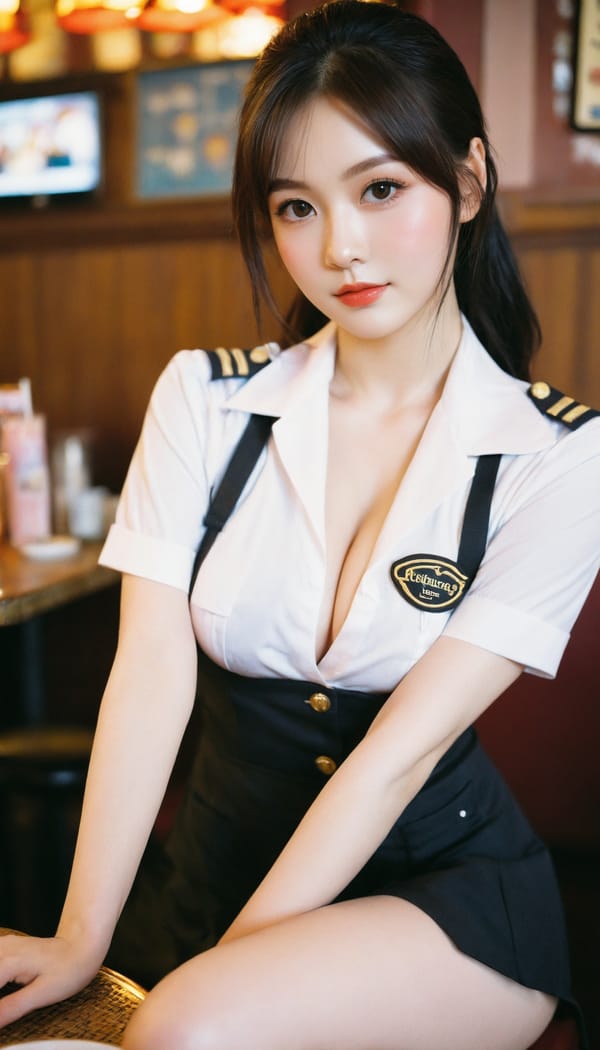 Tags: 21872187, SDXL
{"3": {"inputs": {"seed": 749575113083697, "steps": 64, "cfg": 6.0, "sampler_name": "dpmpp_2m", "scheduler": "karras", "denoise": 1.0, "model": ["27", 0], "positive": ["6", 0], "negative": ["7", 0], "latent_image": ["5", 0]}, "class_type": "KSampler"}, "4": {"inputs": {"ckpt_name": "helloworldxl.safetensors"}, "class_type": "CheckpointLoaderSimple"}, "5": {"inputs": {"width": 768, "height": 1344, "batch_size": 1}, "class_type": "EmptyLatentImage"}, "6": {"inputs": {"text": "26 year old girl, (temptress:1.08), (seductive pose:1.14), (sexy lips:1.06), (cute:0.98), (seductive facial expression:1.08), (beautiful eyes:1.10), (idol:1.05), (pale skin:1.10), (double eyelids:1.05), (eyelashes:1.01), (detailed face:1.08), (blush:1.14), (slim:1.09), (in a seductive pose:1.04), (large perky breasts:1.09), (cleavage:1.03), (thigh gap:1.02), (a waitress in uniform:1.14) working at a restaurant, (skin fuzz:1.03), (textured skin:1.03), (film:1.06), (portra:1.04), (natural looking skin:1.05), (detailed skin:1.05), (soft lighting:1.09), (RAW:1.08), (candid cinema:1.03)", "clip": ["27", 1]}, "class_type": "CLIPTextEncode"}, "7": {"inputs": {"text": "(distorted:1.07), (watermark:1.13), (low resolution:1.07), (bad hands:1.14), (worst quality:1.06), (twisted:1.10), (open mouth:1.12)", "clip": ["27", 1]}, "class_type": "CLIPTextEncode"}, "8": {"inputs": {"samples": ["3", 0], "vae": ["4", 2]}, "class_type": "VAEDecode"}, "25": {"inputs": {"lora_name": "nudify_xl.safetensors", "strength_model": 0.18, "strength_clip": 0.38, "model": ["4", 0], "clip": ["4", 1]}, "class_type": "LoraLoader"}, "26": {"inputs": {"lora_name": "shirtlift_SDXL_v2.safetensors", "strength_model": 0.07, "strength_clip": 0.0, "model": ["25", 0], "clip": ["25", 1]}, "class_type": "LoraLoader"}, "27": {"inputs": {"lora_name": "PerfectEyesXL.safetensors", "strength_model": 0.0, "strength_clip": 0.06, "model": ["26", 0], "clip": ["26", 1]}, "class_type": "LoraLoader"}, "30": {"inputs": {"model_name": "4x_NMKD-Superscale-SP_178000_G.pth"}, "class_type": "UpscaleModelLoader"}, "31": {"inputs": {"upscale_model": ["30", 0], "image": ["8", 0]}, "class_type": "ImageUpscaleWithModel"}, "32": {"inputs": {"upscale_method": "lanczos", "scale_by": 0.5, "image": ["31", 0]}, "class_type": "ImageScaleBy"}, "33": {"inputs": {"pixels": ["32", 0], "vae": ["4", 2]}, "class_type": "VAEEncode"}, "34": {"inputs": {"seed": 749575113083697, "steps": 64, "cfg": 6.0, "sampler_name": "dpmpp_2m", "scheduler": "karras", "denoise": 0.3, "model": ["27", 0], "positive": ["6", 0], "negative": ["7", 0], "latent_image": ["33", 0]}, "class_type": "KSampler"}, "36": {"inputs": {"samples": ["34", 0], "vae": ["4", 2]}, "class_type": "VAEDecode"}, "39": {"inputs": {"filename_prefix": "comfyapi-1713394788622", "images": ["36", 0]}, "class_type": "SaveImage"}}