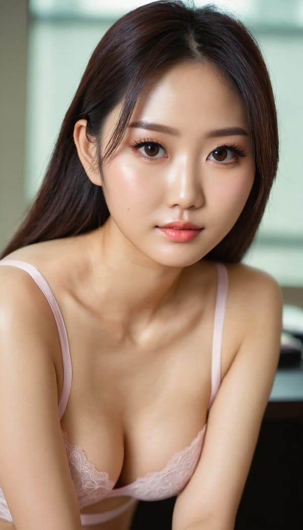 Tags: 21872187, SDXL
{"3": {"inputs": {"seed": 451134484471349, "steps": 64, "cfg": 6.74, "sampler_name": "dpmpp_2m", "scheduler": "karras", "denoise": 1.0, "model": ["27", 0], "positive": ["6", 0], "negative": ["7", 0], "latent_image": ["5", 0]}, "class_type": "KSampler"}, "4": {"inputs": {"ckpt_name": "juggernautxl.safetensors"}, "class_type": "CheckpointLoaderSimple"}, "5": {"inputs": {"width": 768, "height": 1344, "batch_size": 1}, "class_type": "EmptyLatentImage"}, "6": {"inputs": {"text": "26 year old girl, (taiwanese:0.97), (detailed face:1.02), (blush:1.07), (cute:1.05), (temptress:0.96), (eyelashes:1.11), (idol:0.95), (seductive facial expression:1.02), (beautiful eyes:1.08), (slim:1.02), (sexy lips:1.12), (seductive pose:1.00), (double eyelids:0.98), (perky ass:0.96), (exposed ass:1.05), (looking back:1.11), (sexy ass:1.08), (thigh gap:0.95), (an office lady:0.98), (film:1.08), (natural looking skin:1.08), (detailed skin:1.09), (skin fuzz:1.03), (RAW:1.03), (textured skin:1.05), (soft lighting:1.07), (candid cinema:1.09), (portra:1.02)", "clip": ["27", 1]}, "class_type": "CLIPTextEncode"}, "7": {"inputs": {"text": "(open mouth:1.07), (low resolution:1.05), (bad hands:1.10), (worst quality:1.14), (watermark:1.12), (distorted:1.14), (twisted:1.09)", "clip": ["27", 1]}, "class_type": "CLIPTextEncode"}, "8": {"inputs": {"samples": ["3", 0], "vae": ["4", 2]}, "class_type": "VAEDecode"}, "25": {"inputs": {"lora_name": "nudify_xl.safetensors", "strength_model": 0.1, "strength_clip": 0.08, "model": ["4", 0], "clip": ["4", 1]}, "class_type": "LoraLoader"}, "26": {"inputs": {"lora_name": "shirtlift_SDXL_v2.safetensors", "strength_model": 0.01, "strength_clip": 0.14, "model": ["25", 0], "clip": ["25", 1]}, "class_type": "LoraLoader"}, "27": {"inputs": {"lora_name": "PerfectEyesXL.safetensors", "strength_model": 0.06, "strength_clip": 0.17, "model": ["26", 0], "clip": ["26", 1]}, "class_type": "LoraLoader"}, "30": {"inputs": {"model_name": "4x_NMKD-Superscale-SP_178000_G.pth"}, "class_type": "UpscaleModelLoader"}, "31": {"inputs": {"upscale_model": ["30", 0], "image": ["8", 0]}, "class_type": "ImageUpscaleWithModel"}, "32": {"inputs": {"upscale_method": "lanczos", "scale_by": 0.5, "image": ["31", 0]}, "class_type": "ImageScaleBy"}, "33": {"inputs": {"pixels": ["32", 0], "vae": ["4", 2]}, "class_type": "VAEEncode"}, "34": {"inputs": {"seed": 451134484471349, "steps": 64, "cfg": 6.74, "sampler_name": "dpmpp_2m", "scheduler": "karras", "denoise": 0.3, "model": ["27", 0], "positive": ["6", 0], "negative": ["7", 0], "latent_image": ["33", 0]}, "class_type": "KSampler"}, "36": {"inputs": {"samples": ["34", 0], "vae": ["4", 2]}, "class_type": "VAEDecode"}, "39": {"inputs": {"filename_prefix": "comfyapi-1713809119825", "images": ["36", 0]}, "class_type": "SaveImage"}}