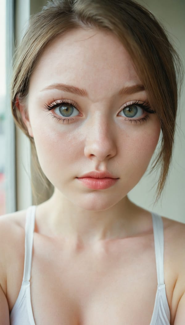 Tags: 21872187, SDXL
{"3": {"inputs": {"seed": 652305035490171, "steps": 32, "cfg": 6.92, "sampler_name": "dpmpp_2m", "scheduler": "karras", "denoise": 1.0, "model": ["27", 0], "positive": ["6", 0], "negative": ["7", 0], "latent_image": ["5", 0]}, "class_type": "KSampler"}, "4": {"inputs": {"ckpt_name": "juggernautxl.safetensors"}, "class_type": "CheckpointLoaderSimple"}, "5": {"inputs": {"width": 768, "height": 1344, "batch_size": 1}, "class_type": "EmptyLatentImage"}, "6": {"inputs": {"text": "28 year old girl, (irish:0.97), (cute:1.04), (blush:1.01), (eyelashes:1.05), (slim:1.13), (double eyelids:1.09), (seductive facial expression:1.12), (sexy lips:1.06), (beautiful eyes:1.04), (idol:1.00), (pale skin:1.03), (temptress:1.09), (detailed face:0.96), (in a seductive pose:1.05), (large perky breasts:1.13), (cleavage:1.06), (thigh gap:0.96), (white tanktop:1.06), busy street, (textured skin:1.02), (RAW:1.08), (soft lighting:1.08), (candid cinema:1.04), (detailed skin:1.03), (natural looking skin:1.05), (skin fuzz:1.01), (film:1.06), (portra:1.08)", "clip": ["27", 1]}, "class_type": "CLIPTextEncode"}, "7": {"inputs": {"text": "(low resolution:1.10), (distorted:1.06), (bad hands:1.10), (twisted:1.14), (worst quality:1.12), (open mouth:1.12), (watermark:1.08)", "clip": ["27", 1]}, "class_type": "CLIPTextEncode"}, "8": {"inputs": {"samples": ["3", 0], "vae": ["4", 2]}, "class_type": "VAEDecode"}, "25": {"inputs": {"lora_name": "nudify_xl.safetensors", "strength_model": 0.06, "strength_clip": 0.03, "model": ["4", 0], "clip": ["4", 1]}, "class_type": "LoraLoader"}, "26": {"inputs": {"lora_name": "shirtlift_SDXL_v2.safetensors", "strength_model": 0.02, "strength_clip": 0.02, "model": ["25", 0], "clip": ["25", 1]}, "class_type": "LoraLoader"}, "27": {"inputs": {"lora_name": "PerfectEyesXL.safetensors", "strength_model": 0.19, "strength_clip": 0.11, "model": ["26", 0], "clip": ["26", 1]}, "class_type": "LoraLoader"}, "30": {"inputs": {"model_name": "4x_NMKD-Superscale-SP_178000_G.pth"}, "class_type": "UpscaleModelLoader"}, "31": {"inputs": {"upscale_model": ["30", 0], "image": ["8", 0]}, "class_type": "ImageUpscaleWithModel"}, "32": {"inputs": {"upscale_method": "lanczos", "scale_by": 0.5, "image": ["31", 0]}, "class_type": "ImageScaleBy"}, "33": {"inputs": {"pixels": ["32", 0], "vae": ["4", 2]}, "class_type": "VAEEncode"}, "34": {"inputs": {"seed": 652305035490171, "steps": 32, "cfg": 6.92, "sampler_name": "dpmpp_2m", "scheduler": "karras", "denoise": 0.3, "model": ["27", 0], "positive": ["6", 0], "negative": ["7", 0], "latent_image": ["33", 0]}, "class_type": "KSampler"}, "36": {"inputs": {"samples": ["34", 0], "vae": ["4", 2]}, "class_type": "VAEDecode"}, "39": {"inputs": {"filename_prefix": "comfyapi-1714874753327", "images": ["36", 0]}, "class_type": "SaveImage"}}