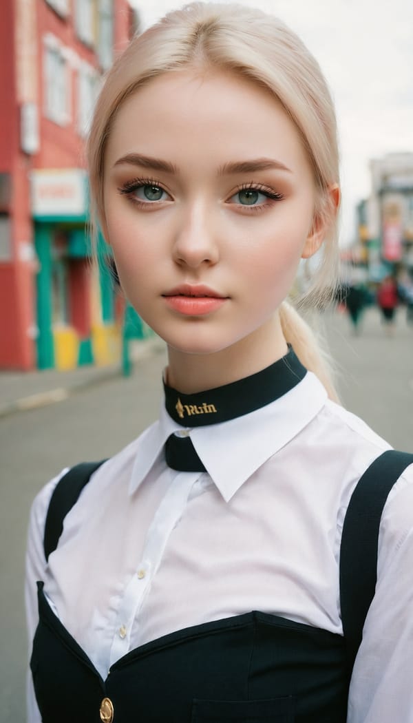 Tags: 21872187, SDXL
{"3": {"inputs": {"seed": 715318696861497, "steps": 32, "cfg": 7.78, "sampler_name": "dpmpp_2m", "scheduler": "karras", "denoise": 1.0, "model": ["27", 0], "positive": ["6", 0], "negative": ["7", 0], "latent_image": ["5", 0]}, "class_type": "KSampler"}, "4": {"inputs": {"ckpt_name": "juggernautxl.safetensors"}, "class_type": "CheckpointLoaderSimple"}, "5": {"inputs": {"width": 768, "height": 1344, "batch_size": 1}, "class_type": "EmptyLatentImage"}, "6": {"inputs": {"text": "19 year old girl, (irish:1.03), (ukrainian:1.03), (temptress:1.02), (detailed face:1.07), (idol:0.96), (blush:1.10), (beautiful eyes:0.97), (seductive facial expression:1.02), (pale skin:1.00), (double eyelids:1.00), (seductive pose:0.97), (eyelashes:1.06), (sexy lips:0.99), (slim:0.96), (cute:0.98), (perky ass:0.96), (exposed ass:0.98), (looking back:1.04), (sexy ass:0.95), (thigh gap:0.95), (school uniform:0.97), choker, busy street, (natural looking skin:1.06), (film:1.08), (RAW:1.02), (skin fuzz:1.08), (textured skin:1.00), (detailed skin:1.04), (candid cinema:1.04), (portra:1.06), (soft lighting:1.03)", "clip": ["27", 1]}, "class_type": "CLIPTextEncode"}, "7": {"inputs": {"text": "(distorted:1.12), (watermark:1.09), (bad hands:1.13), (open mouth:1.12), (low resolution:1.10), (twisted:1.11), (worst quality:1.10)", "clip": ["27", 1]}, "class_type": "CLIPTextEncode"}, "8": {"inputs": {"samples": ["3", 0], "vae": ["4", 2]}, "class_type": "VAEDecode"}, "25": {"inputs": {"lora_name": "nudify_xl.safetensors", "strength_model": 0.25, "strength_clip": 0.11, "model": ["4", 0], "clip": ["4", 1]}, "class_type": "LoraLoader"}, "26": {"inputs": {"lora_name": "shirtlift_SDXL_v2.safetensors", "strength_model": 0.04, "strength_clip": 0.08, "model": ["25", 0], "clip": ["25", 1]}, "class_type": "LoraLoader"}, "27": {"inputs": {"lora_name": "PerfectEyesXL.safetensors", "strength_model": 0.13, "strength_clip": 0.09, "model": ["26", 0], "clip": ["26", 1]}, "class_type": "LoraLoader"}, "30": {"inputs": {"model_name": "4x_NMKD-Superscale-SP_178000_G.pth"}, "class_type": "UpscaleModelLoader"}, "31": {"inputs": {"upscale_model": ["30", 0], "image": ["8", 0]}, "class_type": "ImageUpscaleWithModel"}, "32": {"inputs": {"upscale_method": "lanczos", "scale_by": 0.5, "image": ["31", 0]}, "class_type": "ImageScaleBy"}, "33": {"inputs": {"pixels": ["32", 0], "vae": ["4", 2]}, "class_type": "VAEEncode"}, "34": {"inputs": {"seed": 715318696861497, "steps": 32, "cfg": 7.78, "sampler_name": "dpmpp_2m", "scheduler": "karras", "denoise": 0.3, "model": ["27", 0], "positive": ["6", 0], "negative": ["7", 0], "latent_image": ["33", 0]}, "class_type": "KSampler"}, "36": {"inputs": {"samples": ["34", 0], "vae": ["4", 2]}, "class_type": "VAEDecode"}, "39": {"inputs": {"filename_prefix": "comfyapi-1716581299435", "images": ["36", 0]}, "class_type": "SaveImage"}}