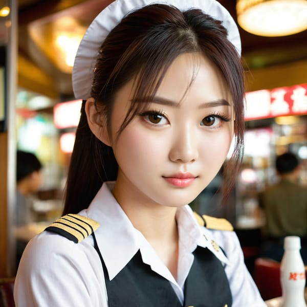 Tags: 21872187, SDXL
{"3": {"inputs": {"seed": 874025553485440, "steps": 64, "cfg": 7.4, "sampler_name": "dpmpp_2m", "scheduler": "karras", "denoise": 1.0, "model": ["27", 0], "positive": ["6", 0], "negative": ["7", 0], "latent_image": ["5", 0]}, "class_type": "KSampler"}, "4": {"inputs": {"ckpt_name": "juggernautxl.safetensors"}, "class_type": "CheckpointLoaderSimple"}, "5": {"inputs": {"width": 1024, "height": 1024, "batch_size": 1}, "class_type": "EmptyLatentImage"}, "6": {"inputs": {"text": "21 year old girl, (taiwanese:1.08), (seductive pose:1.13), (eyelashes:0.97), (seductive facial expression:1.00), (idol:1.08), (sexy lips:1.11), (detailed face:0.97), (blush:0.95), (beautiful eyes:1.04), (cute:1.01), (double eyelids:1.07), (pale skin:0.95), (slim:1.08), (temptress:0.97), (perky ass:0.96), (exposed ass:0.99), (looking back:1.14), (sexy ass:0.96), (thigh gap:1.01), (a waitress in uniform:1.11) working at a restaurant, (candid cinema:1.07), (portra:1.01), (soft lighting:1.02), (RAW:1.09), (skin fuzz:1.02), (natural looking skin:1.05), (film:1.07), (textured skin:1.03), (detailed skin:1.07)", "clip": ["27", 1]}, "class_type": "CLIPTextEncode"}, "7": {"inputs": {"text": "(twisted:1.13), (distorted:1.09), (bad hands:1.06), (worst quality:1.12), (low resolution:1.13), (watermark:1.12), (open mouth:1.13)", "clip": ["27", 1]}, "class_type": "CLIPTextEncode"}, "8": {"inputs": {"samples": ["3", 0], "vae": ["4", 2]}, "class_type": "VAEDecode"}, "25": {"inputs": {"lora_name": "nudify_xl.safetensors", "strength_model": 0.15, "strength_clip": 0.02, "model": ["4", 0], "clip": ["4", 1]}, "class_type": "LoraLoader"}, "26": {"inputs": {"lora_name": "shirtlift_SDXL_v2.safetensors", "strength_model": 0.01, "strength_clip": 0.1, "model": ["25", 0], "clip": ["25", 1]}, "class_type": "LoraLoader"}, "27": {"inputs": {"lora_name": "PerfectEyesXL.safetensors", "strength_model": 0.17, "strength_clip": 0.01, "model": ["26", 0], "clip": ["26", 1]}, "class_type": "LoraLoader"}, "30": {"inputs": {"model_name": "4x_NMKD-Superscale-SP_178000_G.pth"}, "class_type": "UpscaleModelLoader"}, "31": {"inputs": {"upscale_model": ["30", 0], "image": ["8", 0]}, "class_type": "ImageUpscaleWithModel"}, "32": {"inputs": {"upscale_method": "lanczos", "scale_by": 0.5, "image": ["31", 0]}, "class_type": "ImageScaleBy"}, "33": {"inputs": {"pixels": ["32", 0], "vae": ["4", 2]}, "class_type": "VAEEncode"}, "34": {"inputs": {"seed": 874025553485440, "steps": 64, "cfg": 7.4, "sampler_name": "dpmpp_2m", "scheduler": "karras", "denoise": 0.3, "model": ["27", 0], "positive": ["6", 0], "negative": ["7", 0], "latent_image": ["33", 0]}, "class_type": "KSampler"}, "36": {"inputs": {"samples": ["34", 0], "vae": ["4", 2]}, "class_type": "VAEDecode"}, "39": {"inputs": {"filename_prefix": "comfyapi-1724173467733", "images": ["36", 0]}, "class_type": "SaveImage"}}