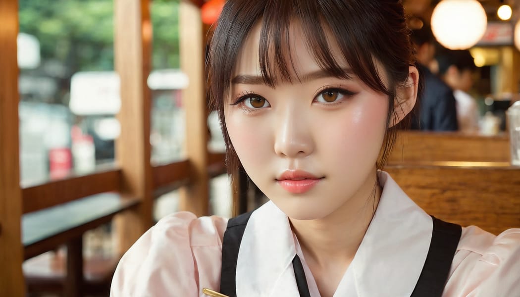 Tags: 21872187, SDXL
{"3": {"inputs": {"seed": 858161763416996, "steps": 32, "cfg": 7.89, "sampler_name": "dpmpp_2m", "scheduler": "karras", "denoise": 1.0, "model": ["27", 0], "positive": ["6", 0], "negative": ["7", 0], "latent_image": ["5", 0]}, "class_type": "KSampler"}, "4": {"inputs": {"ckpt_name": "juggernautxl.safetensors"}, "class_type": "CheckpointLoaderSimple"}, "5": {"inputs": {"width": 1344, "height": 768, "batch_size": 1}, "class_type": "EmptyLatentImage"}, "6": {"inputs": {"text": "20 year old girl, (japanese:1.11), (korean:0.97), (temptress:0.95), (sexy lips:1.14), (double eyelids:0.96), (detailed face:1.07), (blush:1.03), (cute:0.95), (idol:1.08), (beautiful eyes:1.11), (pale skin:1.04), (seductive pose:1.09), (in a seductive pose:1.12), (large perky breasts:1.12), (cleavage:1.08), (thigh gap:1.02), (a waitress in uniform:1.14) working at a restaurant, (film:1.08), (portra:1.09), (textured skin:1.04), (natural looking skin:1.03), (skin fuzz:1.01), (RAW:1.04), (candid cinema:1.03), (detailed skin:1.00), (soft lighting:1.09)", "clip": ["27", 1]}, "class_type": "CLIPTextEncode"}, "7": {"inputs": {"text": "(bad hands:1.06), (distorted:1.12), (open mouth:1.13), (worst quality:1.13), (watermark:1.06), (twisted:1.05), (low resolution:1.14)", "clip": ["27", 1]}, "class_type": "CLIPTextEncode"}, "8": {"inputs": {"samples": ["3", 0], "vae": ["4", 2]}, "class_type": "VAEDecode"}, "25": {"inputs": {"lora_name": "nudify_xl.safetensors", "strength_model": 0.13, "strength_clip": 0.2, "model": ["4", 0], "clip": ["4", 1]}, "class_type": "LoraLoader"}, "26": {"inputs": {"lora_name": "shirtlift_SDXL_v2.safetensors", "strength_model": 0.09, "strength_clip": 0.04, "model": ["25", 0], "clip": ["25", 1]}, "class_type": "LoraLoader"}, "27": {"inputs": {"lora_name": "PerfectEyesXL.safetensors", "strength_model": 0.17, "strength_clip": 0.02, "model": ["26", 0], "clip": ["26", 1]}, "class_type": "LoraLoader"}, "30": {"inputs": {"model_name": "4x_NMKD-Superscale-SP_178000_G.pth"}, "class_type": "UpscaleModelLoader"}, "31": {"inputs": {"upscale_model": ["30", 0], "image": ["8", 0]}, "class_type": "ImageUpscaleWithModel"}, "32": {"inputs": {"upscale_method": "lanczos", "scale_by": 0.5, "image": ["31", 0]}, "class_type": "ImageScaleBy"}, "33": {"inputs": {"pixels": ["32", 0], "vae": ["4", 2]}, "class_type": "VAEEncode"}, "34": {"inputs": {"seed": 858161763416996, "steps": 32, "cfg": 7.89, "sampler_name": "dpmpp_2m", "scheduler": "karras", "denoise": 0.3, "model": ["27", 0], "positive": ["6", 0], "negative": ["7", 0], "latent_image": ["33", 0]}, "class_type": "KSampler"}, "36": {"inputs": {"samples": ["34", 0], "vae": ["4", 2]}, "class_type": "VAEDecode"}, "39": {"inputs": {"filename_prefix": "comfyapi-1716373288544", "images": ["36", 0]}, "class_type": "SaveImage"}}