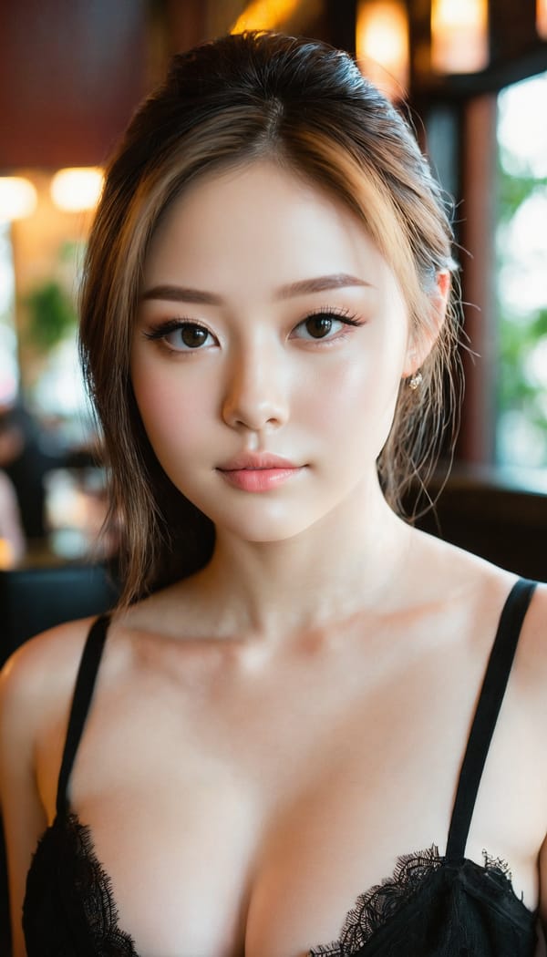 Tags: 21872187, SDXL
{"3": {"inputs": {"seed": 122580957292514, "steps": 64, "cfg": 6.7, "sampler_name": "dpmpp_2m", "scheduler": "karras", "denoise": 1.0, "model": ["27", 0], "positive": ["6", 0], "negative": ["7", 0], "latent_image": ["5", 0]}, "class_type": "KSampler"}, "4": {"inputs": {"ckpt_name": "juggernautxl.safetensors"}, "class_type": "CheckpointLoaderSimple"}, "5": {"inputs": {"width": 768, "height": 1344, "batch_size": 1}, "class_type": "EmptyLatentImage"}, "6": {"inputs": {"text": "25 year old girl, (beautiful eyes:1.02), (seductive facial expression:1.10), (detailed face:1.07), (double eyelids:1.13), (blush:1.03), (idol:1.06), (seductive pose:0.98), (sexy lips:0.97), (pale skin:1.03), (cute:1.01), (eyelashes:1.03), (slim:1.11), (temptress:1.02), (in a seductive pose:1.10), (large perky breasts:1.00), (cleavage:1.01), (thigh gap:1.00), (wearing a little black dress:1.07) at a fine dining restaurant, (textured skin:1.03), (natural looking skin:1.05), (candid cinema:1.06), (RAW:1.06), (soft lighting:1.08), (detailed skin:1.00), (skin fuzz:1.01), (portra:1.06), (film:1.00)", "clip": ["27", 1]}, "class_type": "CLIPTextEncode"}, "7": {"inputs": {"text": "(distorted:1.05), (bad hands:1.06), (twisted:1.14), (worst quality:1.14), (open mouth:1.06), (low resolution:1.14), (watermark:1.11)", "clip": ["27", 1]}, "class_type": "CLIPTextEncode"}, "8": {"inputs": {"samples": ["3", 0], "vae": ["4", 2]}, "class_type": "VAEDecode"}, "25": {"inputs": {"lora_name": "nudify_xl.safetensors", "strength_model": 0.17, "strength_clip": 0.08, "model": ["4", 0], "clip": ["4", 1]}, "class_type": "LoraLoader"}, "26": {"inputs": {"lora_name": "shirtlift_SDXL_v2.safetensors", "strength_model": 0.07, "strength_clip": 0.1, "model": ["25", 0], "clip": ["25", 1]}, "class_type": "LoraLoader"}, "27": {"inputs": {"lora_name": "PerfectEyesXL.safetensors", "strength_model": 0.16, "strength_clip": 0.12, "model": ["26", 0], "clip": ["26", 1]}, "class_type": "LoraLoader"}, "30": {"inputs": {"model_name": "4x_NMKD-Superscale-SP_178000_G.pth"}, "class_type": "UpscaleModelLoader"}, "31": {"inputs": {"upscale_model": ["30", 0], "image": ["8", 0]}, "class_type": "ImageUpscaleWithModel"}, "32": {"inputs": {"upscale_method": "lanczos", "scale_by": 0.5, "image": ["31", 0]}, "class_type": "ImageScaleBy"}, "33": {"inputs": {"pixels": ["32", 0], "vae": ["4", 2]}, "class_type": "VAEEncode"}, "34": {"inputs": {"seed": 122580957292514, "steps": 64, "cfg": 6.7, "sampler_name": "dpmpp_2m", "scheduler": "karras", "denoise": 0.3, "model": ["27", 0], "positive": ["6", 0], "negative": ["7", 0], "latent_image": ["33", 0]}, "class_type": "KSampler"}, "36": {"inputs": {"samples": ["34", 0], "vae": ["4", 2]}, "class_type": "VAEDecode"}, "39": {"inputs": {"filename_prefix": "comfyapi-1731029193009", "images": ["36", 0]}, "class_type": "SaveImage"}}