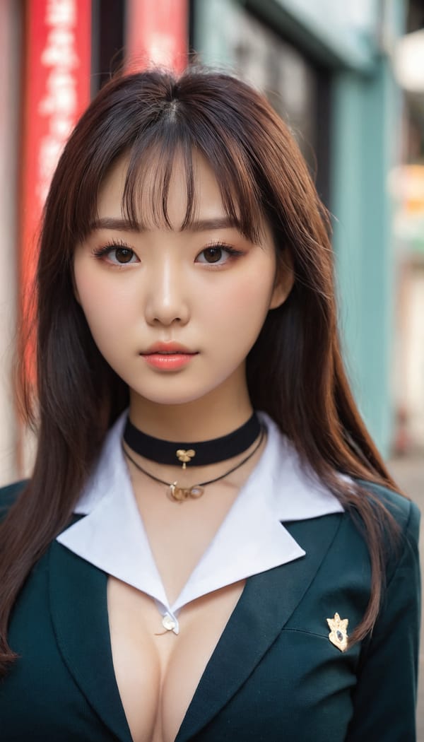 Tags: 21872187, SDXL
{"3": {"inputs": {"seed": 480981433040359, "steps": 64, "cfg": 5.29, "sampler_name": "dpmpp_2m", "scheduler": "karras", "denoise": 1.0, "model": ["27", 0], "positive": ["6", 0], "negative": ["7", 0], "latent_image": ["5", 0]}, "class_type": "KSampler"}, "4": {"inputs": {"ckpt_name": "juggernautxl.safetensors"}, "class_type": "CheckpointLoaderSimple"}, "5": {"inputs": {"width": 768, "height": 1344, "batch_size": 1}, "class_type": "EmptyLatentImage"}, "6": {"inputs": {"text": "28 year old girl, (irish:0.99), (korean:1.05), (seductive pose:0.96), (seductive facial expression:1.04), (eyelashes:1.09), (blush:0.98), (beautiful eyes:1.06), (idol:1.01), (sexy lips:1.13), (detailed face:1.00), (double eyelids:0.95), (slim:1.02), (in a seductive pose:0.97), (large perky breasts:0.97), (cleavage:1.08), (thigh gap:0.96), (school uniform:1.03), choker, busy street, (textured skin:1.07), (soft lighting:1.06), (detailed skin:1.09), (natural looking skin:1.02), (skin fuzz:1.05), (film:1.01), (candid cinema:1.05), (RAW:1.08), (portra:1.04)", "clip": ["27", 1]}, "class_type": "CLIPTextEncode"}, "7": {"inputs": {"text": "(open mouth:1.13), (watermark:1.14), (low resolution:1.07), (twisted:1.14), (worst quality:1.05), (bad hands:1.10), (distorted:1.13)", "clip": ["27", 1]}, "class_type": "CLIPTextEncode"}, "8": {"inputs": {"samples": ["3", 0], "vae": ["4", 2]}, "class_type": "VAEDecode"}, "25": {"inputs": {"lora_name": "nudify_xl.safetensors", "strength_model": 0.37, "strength_clip": 0.28, "model": ["4", 0], "clip": ["4", 1]}, "class_type": "LoraLoader"}, "26": {"inputs": {"lora_name": "shirtlift_SDXL_v2.safetensors", "strength_model": 0.06, "strength_clip": 0.18, "model": ["25", 0], "clip": ["25", 1]}, "class_type": "LoraLoader"}, "27": {"inputs": {"lora_name": "PerfectEyesXL.safetensors", "strength_model": 0.14, "strength_clip": 0.1, "model": ["26", 0], "clip": ["26", 1]}, "class_type": "LoraLoader"}, "30": {"inputs": {"model_name": "4x_NMKD-Superscale-SP_178000_G.pth"}, "class_type": "UpscaleModelLoader"}, "31": {"inputs": {"upscale_model": ["30", 0], "image": ["8", 0]}, "class_type": "ImageUpscaleWithModel"}, "32": {"inputs": {"upscale_method": "lanczos", "scale_by": 0.5, "image": ["31", 0]}, "class_type": "ImageScaleBy"}, "33": {"inputs": {"pixels": ["32", 0], "vae": ["4", 2]}, "class_type": "VAEEncode"}, "34": {"inputs": {"seed": 480981433040359, "steps": 64, "cfg": 5.29, "sampler_name": "dpmpp_2m", "scheduler": "karras", "denoise": 0.3, "model": ["27", 0], "positive": ["6", 0], "negative": ["7", 0], "latent_image": ["33", 0]}, "class_type": "KSampler"}, "36": {"inputs": {"samples": ["34", 0], "vae": ["4", 2]}, "class_type": "VAEDecode"}, "39": {"inputs": {"filename_prefix": "comfyapi-1725786470341", "images": ["36", 0]}, "class_type": "SaveImage"}}