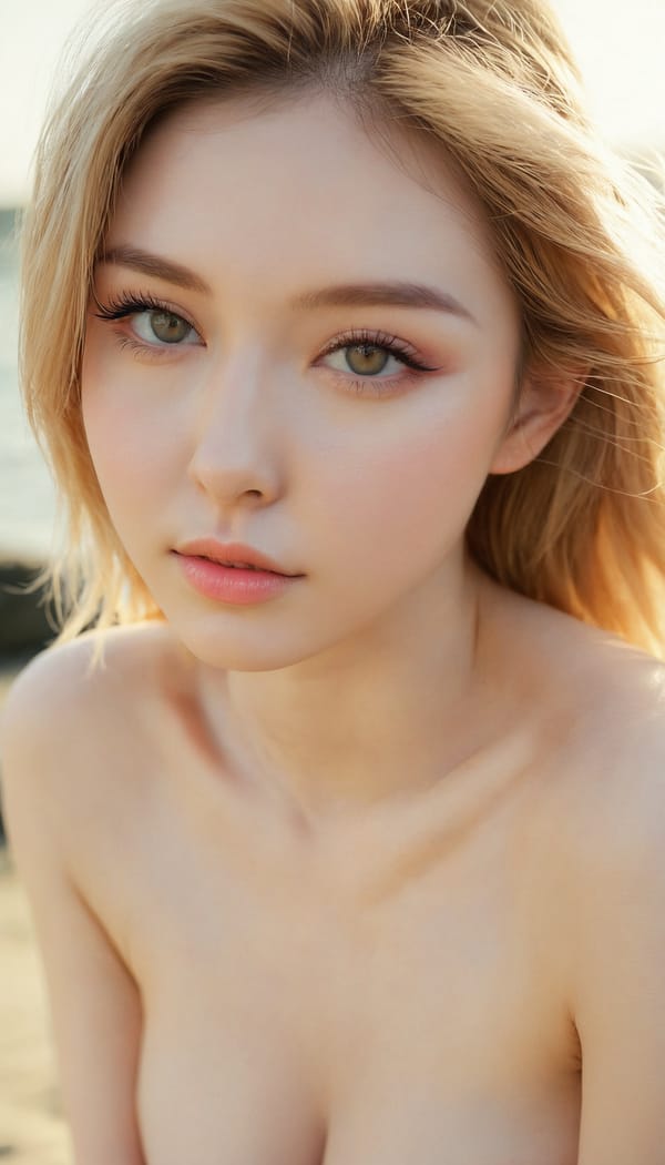 Tags: 21872187, SDXL
{"3": {"inputs": {"seed": 992302525113071, "steps": 64, "cfg": 5.3, "sampler_name": "dpmpp_2m", "scheduler": "karras", "denoise": 1.0, "model": ["27", 0], "positive": ["6", 0], "negative": ["7", 0], "latent_image": ["5", 0]}, "class_type": "KSampler"}, "4": {"inputs": {"ckpt_name": "juggernautxl.safetensors"}, "class_type": "CheckpointLoaderSimple"}, "5": {"inputs": {"width": 768, "height": 1344, "batch_size": 1}, "class_type": "EmptyLatentImage"}, "6": {"inputs": {"text": "24 year old girl, (temptress:1.11), (sexy lips:1.14), (cute:1.11), (double eyelids:0.95), (slim:0.96), (seductive facial expression:1.10), (eyelashes:1.07), (idol:1.07), (beautiful eyes:1.07), (detailed face:1.09), (pale skin:1.00), (blush:1.08), (on all fours:1.03), (spreading ass cheeks:1.07), (from behind:1.02), (backboob:0.96), strolling (nude:0.99) at a beach, (detailed skin:1.03), (skin fuzz:1.09), (candid cinema:1.08), (film:1.07), (natural looking skin:1.01), (textured skin:1.02), (portra:1.02), (RAW:1.09), (soft lighting:1.08)", "clip": ["27", 1]}, "class_type": "CLIPTextEncode"}, "7": {"inputs": {"text": "(watermark:1.05), (worst quality:1.08), (bad hands:1.07), (twisted:1.10), (distorted:1.05), (low resolution:1.07), (open mouth:1.07)", "clip": ["27", 1]}, "class_type": "CLIPTextEncode"}, "8": {"inputs": {"samples": ["3", 0], "vae": ["4", 2]}, "class_type": "VAEDecode"}, "25": {"inputs": {"lora_name": "nudify_xl.safetensors", "strength_model": 0.28, "strength_clip": 0.3, "model": ["4", 0], "clip": ["4", 1]}, "class_type": "LoraLoader"}, "26": {"inputs": {"lora_name": "shirtlift_SDXL_v2.safetensors", "strength_model": 0.13, "strength_clip": 0.03, "model": ["25", 0], "clip": ["25", 1]}, "class_type": "LoraLoader"}, "27": {"inputs": {"lora_name": "PerfectEyesXL.safetensors", "strength_model": 0.18, "strength_clip": 0.14, "model": ["26", 0], "clip": ["26", 1]}, "class_type": "LoraLoader"}, "30": {"inputs": {"model_name": "4x_NMKD-Superscale-SP_178000_G.pth"}, "class_type": "UpscaleModelLoader"}, "31": {"inputs": {"upscale_model": ["30", 0], "image": ["8", 0]}, "class_type": "ImageUpscaleWithModel"}, "32": {"inputs": {"upscale_method": "lanczos", "scale_by": 0.5, "image": ["31", 0]}, "class_type": "ImageScaleBy"}, "33": {"inputs": {"pixels": ["32", 0], "vae": ["4", 2]}, "class_type": "VAEEncode"}, "34": {"inputs": {"seed": 992302525113071, "steps": 64, "cfg": 5.3, "sampler_name": "dpmpp_2m", "scheduler": "karras", "denoise": 0.3, "model": ["27", 0], "positive": ["6", 0], "negative": ["7", 0], "latent_image": ["33", 0]}, "class_type": "KSampler"}, "36": {"inputs": {"samples": ["34", 0], "vae": ["4", 2]}, "class_type": "VAEDecode"}, "39": {"inputs": {"filename_prefix": "comfyapi-1731486179716", "images": ["36", 0]}, "class_type": "SaveImage"}}