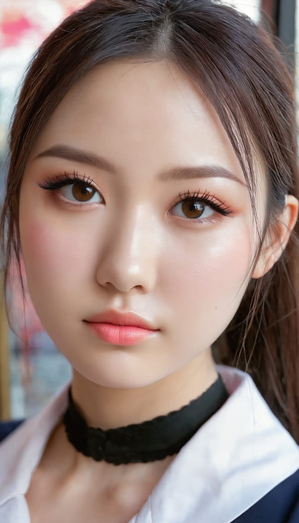 Tags: 21872187, SDXL
{"3": {"inputs": {"seed": 844854948739847, "steps": 64, "cfg": 5.91, "sampler_name": "dpmpp_2m", "scheduler": "karras", "denoise": 1.0, "model": ["27", 0], "positive": ["6", 0], "negative": ["7", 0], "latent_image": ["5", 0]}, "class_type": "KSampler"}, "4": {"inputs": {"ckpt_name": "juggernautxl.safetensors"}, "class_type": "CheckpointLoaderSimple"}, "5": {"inputs": {"width": 768, "height": 1344, "batch_size": 1}, "class_type": "EmptyLatentImage"}, "6": {"inputs": {"text": "28 year old girl, (sexy lips:1.09), (blush:0.98), (temptress:1.03), (cute:1.06), (beautiful eyes:1.08), (double eyelids:1.11), (idol:0.95), (seductive facial expression:0.97), (pale skin:1.06), (slim:1.03), (eyelashes:1.11), (detailed face:1.01), (in a seductive pose:1.12), (large perky breasts:0.95), (cleavage:1.11), (thigh gap:1.01), (school uniform:1.07), choker, busy street, (candid cinema:1.07), (detailed skin:1.06), (soft lighting:1.01), (film:1.01), (RAW:1.01), (textured skin:1.02), (skin fuzz:1.04), (natural looking skin:1.08), (portra:1.02)", "clip": ["27", 1]}, "class_type": "CLIPTextEncode"}, "7": {"inputs": {"text": "(low resolution:1.12), (bad hands:1.09), (distorted:1.14), (open mouth:1.09), (twisted:1.13), (watermark:1.11), (worst quality:1.06)", "clip": ["27", 1]}, "class_type": "CLIPTextEncode"}, "8": {"inputs": {"samples": ["3", 0], "vae": ["4", 2]}, "class_type": "VAEDecode"}, "25": {"inputs": {"lora_name": "nudify_xl.safetensors", "strength_model": 0.16, "strength_clip": 0.24, "model": ["4", 0], "clip": ["4", 1]}, "class_type": "LoraLoader"}, "26": {"inputs": {"lora_name": "shirtlift_SDXL_v2.safetensors", "strength_model": 0.08, "strength_clip": 0.03, "model": ["25", 0], "clip": ["25", 1]}, "class_type": "LoraLoader"}, "27": {"inputs": {"lora_name": "PerfectEyesXL.safetensors", "strength_model": 0.08, "strength_clip": 0.05, "model": ["26", 0], "clip": ["26", 1]}, "class_type": "LoraLoader"}, "30": {"inputs": {"model_name": "4x_NMKD-Superscale-SP_178000_G.pth"}, "class_type": "UpscaleModelLoader"}, "31": {"inputs": {"upscale_model": ["30", 0], "image": ["8", 0]}, "class_type": "ImageUpscaleWithModel"}, "32": {"inputs": {"upscale_method": "lanczos", "scale_by": 0.5, "image": ["31", 0]}, "class_type": "ImageScaleBy"}, "33": {"inputs": {"pixels": ["32", 0], "vae": ["4", 2]}, "class_type": "VAEEncode"}, "34": {"inputs": {"seed": 844854948739847, "steps": 64, "cfg": 5.91, "sampler_name": "dpmpp_2m", "scheduler": "karras", "denoise": 0.3, "model": ["27", 0], "positive": ["6", 0], "negative": ["7", 0], "latent_image": ["33", 0]}, "class_type": "KSampler"}, "36": {"inputs": {"samples": ["34", 0], "vae": ["4", 2]}, "class_type": "VAEDecode"}, "39": {"inputs": {"filename_prefix": "comfyapi-1732177437272", "images": ["36", 0]}, "class_type": "SaveImage"}}