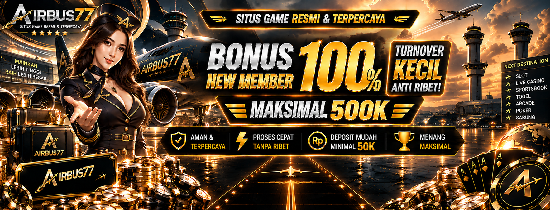 Bonus 100% New Member