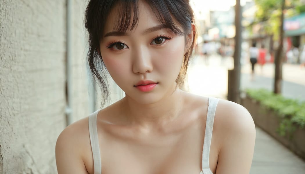 Tags: 21872187, SDXL
{"3": {"inputs": {"seed": 779060363693385, "steps": 32, "cfg": 7.97, "sampler_name": "dpmpp_2m", "scheduler": "karras", "denoise": 1.0, "model": ["27", 0], "positive": ["6", 0], "negative": ["7", 0], "latent_image": ["5", 0]}, "class_type": "KSampler"}, "4": {"inputs": {"ckpt_name": "juggernautxl.safetensors"}, "class_type": "CheckpointLoaderSimple"}, "5": {"inputs": {"width": 1344, "height": 768, "batch_size": 1}, "class_type": "EmptyLatentImage"}, "6": {"inputs": {"text": "27 year old girl, (korean:1.12), (temptress:1.09), (double eyelids:1.14), (sexy lips:0.98), (cute:0.97), (blush:1.04), (eyelashes:1.07), (seductive pose:0.96), (detailed face:1.04), (pale skin:1.14), (seductive facial expression:0.97), (idol:1.06), (slim:1.05), (beautiful eyes:1.05), (perky ass:0.96), (exposed ass:0.99), (looking back:1.11), (sexy ass:1.03), (thigh gap:1.00), (white tanktop:1.02), busy street, (film:1.04), (RAW:1.07), (skin fuzz:1.08), (textured skin:1.08), (portra:1.05), (detailed skin:1.08), (natural looking skin:1.00), (soft lighting:1.07)", "clip": ["27", 1]}, "class_type": "CLIPTextEncode"}, "7": {"inputs": {"text": "(watermark:1.11), (twisted:1.14), (distorted:1.13), (open mouth:1.09), (low resolution:1.07), (worst quality:1.07), (bad hands:1.05)", "clip": ["27", 1]}, "class_type": "CLIPTextEncode"}, "8": {"inputs": {"samples": ["3", 0], "vae": ["4", 2]}, "class_type": "VAEDecode"}, "25": {"inputs": {"lora_name": "nudify_xl.safetensors", "strength_model": 0.03, "strength_clip": 0.33, "model": ["4", 0], "clip": ["4", 1]}, "class_type": "LoraLoader"}, "26": {"inputs": {"lora_name": "shirtlift_SDXL_v2.safetensors", "strength_model": 0.04, "strength_clip": 0.02, "model": ["25", 0], "clip": ["25", 1]}, "class_type": "LoraLoader"}, "27": {"inputs": {"lora_name": "PerfectEyesXL.safetensors", "strength_model": 0.16, "strength_clip": 0.15, "model": ["26", 0], "clip": ["26", 1]}, "class_type": "LoraLoader"}, "30": {"inputs": {"model_name": "4x_NMKD-Superscale-SP_178000_G.pth"}, "class_type": "UpscaleModelLoader"}, "31": {"inputs": {"upscale_model": ["30", 0], "image": ["8", 0]}, "class_type": "ImageUpscaleWithModel"}, "32": {"inputs": {"upscale_method": "lanczos", "scale_by": 0.5, "image": ["31", 0]}, "class_type": "ImageScaleBy"}, "33": {"inputs": {"pixels": ["32", 0], "vae": ["4", 2]}, "class_type": "VAEEncode"}, "34": {"inputs": {"seed": 779060363693385, "steps": 32, "cfg": 7.97, "sampler_name": "dpmpp_2m", "scheduler": "karras", "denoise": 0.3, "model": ["27", 0], "positive": ["6", 0], "negative": ["7", 0], "latent_image": ["33", 0]}, "class_type": "KSampler"}, "36": {"inputs": {"samples": ["34", 0], "vae": ["4", 2]}, "class_type": "VAEDecode"}, "39": {"inputs": {"filename_prefix": "comfyapi-1717230380951", "images": ["36", 0]}, "class_type": "SaveImage"}}