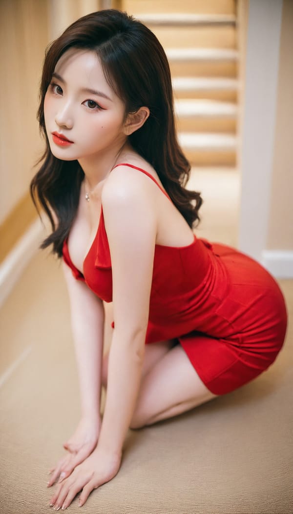 Tags: 21872187, SDXL
{"3": {"inputs": {"seed": 831513598382837, "steps": 32, "cfg": 6.98, "sampler_name": "dpmpp_2m", "scheduler": "karras", "denoise": 1.0, "model": ["27", 0], "positive": ["6", 0], "negative": ["7", 0], "latent_image": ["5", 0]}, "class_type": "KSampler"}, "4": {"inputs": {"ckpt_name": "leosamsHelloworldSDXL_helloworldSDXL32DPO.safetensors"}, "class_type": "CheckpointLoaderSimple"}, "5": {"inputs": {"width": 768, "height": 1344, "batch_size": 1}, "class_type": "EmptyLatentImage"}, "6": {"inputs": {"text": "19 year old girl, (korean:1.00), (cute:1.02), (blush:0.99), (idol:1.02), (temptress:0.96), (double eyelids:1.05), (seductive pose:0.99), (eyelashes:1.13), (beautiful eyes:1.14), (slim:0.98), (seductive facial expression:1.13), (sexy lips:1.13), (pale skin:1.00), (on all fours:1.08), (spreading ass cheeks:1.00), (from behind:1.13), (backboob:0.99), (wearing a low-cut red dress:1.12) at a ballroom, (soft lighting:1.03), (natural looking skin:1.04), (detailed skin:1.08), (film:1.02), (RAW:1.07), (skin fuzz:1.06), (portra:1.00), (candid cinema:1.05), (textured skin:1.00)", "clip": ["27", 1]}, "class_type": "CLIPTextEncode"}, "7": {"inputs": {"text": "(low resolution:1.12), (open mouth:1.10), (twisted:1.07), (worst quality:1.08), (bad hands:1.09), (watermark:1.10), (distorted:1.08)", "clip": ["27", 1]}, "class_type": "CLIPTextEncode"}, "8": {"inputs": {"samples": ["3", 0], "vae": ["4", 2]}, "class_type": "VAEDecode"}, "25": {"inputs": {"lora_name": "nudify_xl.safetensors", "strength_model": 0.18, "strength_clip": 0.1, "model": ["4", 0], "clip": ["4", 1]}, "class_type": "LoraLoader"}, "26": {"inputs": {"lora_name": "shirtlift_SDXL_v2.safetensors", "strength_model": 0.15, "strength_clip": 0.09, "model": ["25", 0], "clip": ["25", 1]}, "class_type": "LoraLoader"}, "27": {"inputs": {"lora_name": "PerfectEyesXL.safetensors", "strength_model": 0.0, "strength_clip": 0.07, "model": ["26", 0], "clip": ["26", 1]}, "class_type": "LoraLoader"}, "30": {"inputs": {"model_name": "4x_NMKD-Superscale-SP_178000_G.pth"}, "class_type": "UpscaleModelLoader"}, "31": {"inputs": {"upscale_model": ["30", 0], "image": ["8", 0]}, "class_type": "ImageUpscaleWithModel"}, "32": {"inputs": {"upscale_method": "lanczos", "scale_by": 0.5, "image": ["31", 0]}, "class_type": "ImageScaleBy"}, "33": {"inputs": {"pixels": ["32", 0], "vae": ["4", 2]}, "class_type": "VAEEncode"}, "34": {"inputs": {"seed": 831513598382837, "steps": 32, "cfg": 6.98, "sampler_name": "dpmpp_2m", "scheduler": "karras", "denoise": 0.3, "model": ["27", 0], "positive": ["6", 0], "negative": ["7", 0], "latent_image": ["33", 0]}, "class_type": "KSampler"}, "36": {"inputs": {"samples": ["34", 0], "vae": ["4", 2]}, "class_type": "VAEDecode"}, "39": {"inputs": {"filename_prefix": "comfyapi-1707523077552", "images": ["36", 0]}, "class_type": "SaveImage"}}