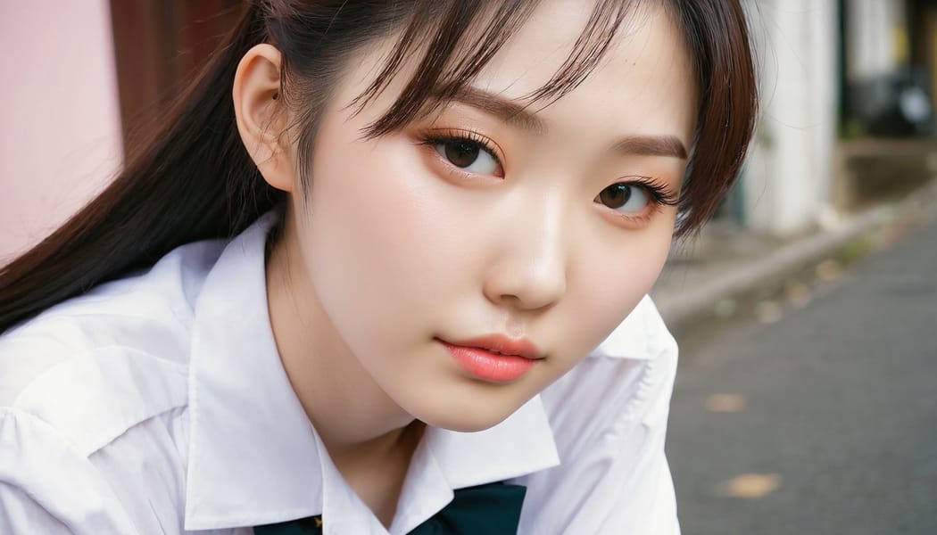 Tags: 21872187, SDXL
{"3": {"inputs": {"seed": 603207241314253, "steps": 64, "cfg": 6.3, "sampler_name": "dpmpp_2m", "scheduler": "karras", "denoise": 1.0, "model": ["27", 0], "positive": ["6", 0], "negative": ["7", 0], "latent_image": ["5", 0]}, "class_type": "KSampler"}, "4": {"inputs": {"ckpt_name": "juggernautxl.safetensors"}, "class_type": "CheckpointLoaderSimple"}, "5": {"inputs": {"width": 1344, "height": 768, "batch_size": 1}, "class_type": "EmptyLatentImage"}, "6": {"inputs": {"text": "19 year old girl, (taiwanese:1.13), (pale skin:0.99), (seductive facial expression:1.12), (sexy lips:1.09), (beautiful eyes:1.00), (idol:1.14), (double eyelids:1.10), (cute:1.00), (eyelashes:1.04), (temptress:1.11), (detailed face:1.13), (blush:1.00), (on all fours:1.10), (spreading ass cheeks:1.05), (from behind:1.10), (backboob:1.13), (school uniform:1.07), choker, busy street, (film:1.02), (skin fuzz:1.08), (natural looking skin:1.08), (detailed skin:1.00), (candid cinema:1.01), (soft lighting:1.06), (textured skin:1.02), (portra:1.01), (RAW:1.03)", "clip": ["27", 1]}, "class_type": "CLIPTextEncode"}, "7": {"inputs": {"text": "(open mouth:1.09), (bad hands:1.14), (watermark:1.10), (twisted:1.06), (distorted:1.06), (worst quality:1.10), (low resolution:1.07)", "clip": ["27", 1]}, "class_type": "CLIPTextEncode"}, "8": {"inputs": {"samples": ["3", 0], "vae": ["4", 2]}, "class_type": "VAEDecode"}, "25": {"inputs": {"lora_name": "nudify_xl.safetensors", "strength_model": 0.16, "strength_clip": 0.37, "model": ["4", 0], "clip": ["4", 1]}, "class_type": "LoraLoader"}, "26": {"inputs": {"lora_name": "shirtlift_SDXL_v2.safetensors", "strength_model": 0.12, "strength_clip": 0.13, "model": ["25", 0], "clip": ["25", 1]}, "class_type": "LoraLoader"}, "27": {"inputs": {"lora_name": "PerfectEyesXL.safetensors", "strength_model": 0.0, "strength_clip": 0.1, "model": ["26", 0], "clip": ["26", 1]}, "class_type": "LoraLoader"}, "30": {"inputs": {"model_name": "4x_NMKD-Superscale-SP_178000_G.pth"}, "class_type": "UpscaleModelLoader"}, "31": {"inputs": {"upscale_model": ["30", 0], "image": ["8", 0]}, "class_type": "ImageUpscaleWithModel"}, "32": {"inputs": {"upscale_method": "lanczos", "scale_by": 0.5, "image": ["31", 0]}, "class_type": "ImageScaleBy"}, "33": {"inputs": {"pixels": ["32", 0], "vae": ["4", 2]}, "class_type": "VAEEncode"}, "34": {"inputs": {"seed": 603207241314253, "steps": 64, "cfg": 6.3, "sampler_name": "dpmpp_2m", "scheduler": "karras", "denoise": 0.3, "model": ["27", 0], "positive": ["6", 0], "negative": ["7", 0], "latent_image": ["33", 0]}, "class_type": "KSampler"}, "36": {"inputs": {"samples": ["34", 0], "vae": ["4", 2]}, "class_type": "VAEDecode"}, "39": {"inputs": {"filename_prefix": "comfyapi-1717237193179", "images": ["36", 0]}, "class_type": "SaveImage"}}