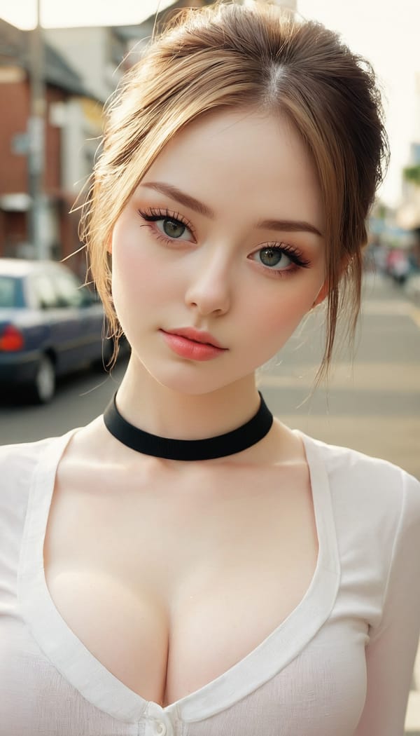 Tags: 21872187, SDXL
{"3": {"inputs": {"seed": 212089840091433, "steps": 64, "cfg": 6.58, "sampler_name": "dpmpp_2m", "scheduler": "karras", "denoise": 1.0, "model": ["27", 0], "positive": ["6", 0], "negative": ["7", 0], "latent_image": ["5", 0]}, "class_type": "KSampler"}, "4": {"inputs": {"ckpt_name": "juggernautxl.safetensors"}, "class_type": "CheckpointLoaderSimple"}, "5": {"inputs": {"width": 768, "height": 1344, "batch_size": 1}, "class_type": "EmptyLatentImage"}, "6": {"inputs": {"text": "24 year old girl, (pale skin:1.08), (detailed face:0.96), (double eyelids:0.99), (blush:1.10), (cute:1.04), (slim:1.09), (seductive facial expression:1.11), (temptress:1.06), (seductive pose:1.05), (sexy lips:0.99), (eyelashes:1.10), (beautiful eyes:1.08), (in a seductive pose:1.03), (large perky breasts:1.10), (cleavage:1.07), (thigh gap:1.01), (school uniform:1.05), choker, busy street, (detailed skin:1.07), (skin fuzz:1.07), (textured skin:1.08), (candid cinema:1.09), (portra:1.00), (soft lighting:1.08), (film:1.08), (RAW:1.01), (natural looking skin:1.04)", "clip": ["27", 1]}, "class_type": "CLIPTextEncode"}, "7": {"inputs": {"text": "(distorted:1.14), (twisted:1.06), (watermark:1.05), (worst quality:1.09), (low resolution:1.05), (open mouth:1.09), (bad hands:1.11)", "clip": ["27", 1]}, "class_type": "CLIPTextEncode"}, "8": {"inputs": {"samples": ["3", 0], "vae": ["4", 2]}, "class_type": "VAEDecode"}, "25": {"inputs": {"lora_name": "nudify_xl.safetensors", "strength_model": 0.3, "strength_clip": 0.27, "model": ["4", 0], "clip": ["4", 1]}, "class_type": "LoraLoader"}, "26": {"inputs": {"lora_name": "shirtlift_SDXL_v2.safetensors", "strength_model": 0.04, "strength_clip": 0.01, "model": ["25", 0], "clip": ["25", 1]}, "class_type": "LoraLoader"}, "27": {"inputs": {"lora_name": "PerfectEyesXL.safetensors", "strength_model": 0.19, "strength_clip": 0.14, "model": ["26", 0], "clip": ["26", 1]}, "class_type": "LoraLoader"}, "30": {"inputs": {"model_name": "4x_NMKD-Superscale-SP_178000_G.pth"}, "class_type": "UpscaleModelLoader"}, "31": {"inputs": {"upscale_model": ["30", 0], "image": ["8", 0]}, "class_type": "ImageUpscaleWithModel"}, "32": {"inputs": {"upscale_method": "lanczos", "scale_by": 0.5, "image": ["31", 0]}, "class_type": "ImageScaleBy"}, "33": {"inputs": {"pixels": ["32", 0], "vae": ["4", 2]}, "class_type": "VAEEncode"}, "34": {"inputs": {"seed": 212089840091433, "steps": 64, "cfg": 6.58, "sampler_name": "dpmpp_2m", "scheduler": "karras", "denoise": 0.3, "model": ["27", 0], "positive": ["6", 0], "negative": ["7", 0], "latent_image": ["33", 0]}, "class_type": "KSampler"}, "36": {"inputs": {"samples": ["34", 0], "vae": ["4", 2]}, "class_type": "VAEDecode"}, "39": {"inputs": {"filename_prefix": "comfyapi-1731351969365", "images": ["36", 0]}, "class_type": "SaveImage"}}