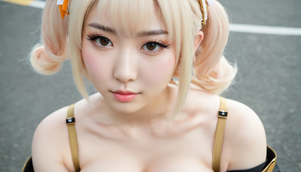 Tags: 21872187, SDXL
{"3": {"inputs": {"seed": 127667850739122, "steps": 64, "cfg": 6.47, "sampler_name": "dpmpp_2m", "scheduler": "karras", "denoise": 1.0, "model": ["27", 0], "positive": ["6", 0], "negative": ["7", 0], "latent_image": ["5", 0]}, "class_type": "KSampler"}, "4": {"inputs": {"ckpt_name": "juggernautxl.safetensors"}, "class_type": "CheckpointLoaderSimple"}, "5": {"inputs": {"width": 1344, "height": 768, "batch_size": 1}, "class_type": "EmptyLatentImage"}, "6": {"inputs": {"text": "24 year old girl, (irish:1.06), (taiwanese:0.98), (chinese:0.95), (idol:0.95), (cute:0.99), (seductive facial expression:1.06), (blush:1.12), (beautiful eyes:1.09), (slim:0.97), (eyelashes:1.06), (pale skin:1.12), (double eyelids:1.08), (detailed face:1.14), (sexy lips:0.95), (seductive pose:1.01), (temptress:0.97), (in a seductive pose:1.09), (large perky breasts:0.96), (cleavage:1.13), (thigh gap:1.09), (in a cosplay:1.03) at comiket posing for camera, (skin fuzz:1.09), (candid cinema:1.09), (detailed skin:1.08), (portra:1.00), (RAW:1.02), (textured skin:1.01), (film:1.04), (natural looking skin:1.09), (soft lighting:1.03)", "clip": ["27", 1]}, "class_type": "CLIPTextEncode"}, "7": {"inputs": {"text": "(open mouth:1.11), (distorted:1.09), (bad hands:1.05), (low resolution:1.08), (watermark:1.12), (twisted:1.10), (worst quality:1.09)", "clip": ["27", 1]}, "class_type": "CLIPTextEncode"}, "8": {"inputs": {"samples": ["3", 0], "vae": ["4", 2]}, "class_type": "VAEDecode"}, "25": {"inputs": {"lora_name": "nudify_xl.safetensors", "strength_model": 0.05, "strength_clip": 0.38, "model": ["4", 0], "clip": ["4", 1]}, "class_type": "LoraLoader"}, "26": {"inputs": {"lora_name": "shirtlift_SDXL_v2.safetensors", "strength_model": 0.11, "strength_clip": 0.14, "model": ["25", 0], "clip": ["25", 1]}, "class_type": "LoraLoader"}, "27": {"inputs": {"lora_name": "PerfectEyesXL.safetensors", "strength_model": 0.07, "strength_clip": 0.08, "model": ["26", 0], "clip": ["26", 1]}, "class_type": "LoraLoader"}, "30": {"inputs": {"model_name": "4x_NMKD-Superscale-SP_178000_G.pth"}, "class_type": "UpscaleModelLoader"}, "31": {"inputs": {"upscale_model": ["30", 0], "image": ["8", 0]}, "class_type": "ImageUpscaleWithModel"}, "32": {"inputs": {"upscale_method": "lanczos", "scale_by": 0.5, "image": ["31", 0]}, "class_type": "ImageScaleBy"}, "33": {"inputs": {"pixels": ["32", 0], "vae": ["4", 2]}, "class_type": "VAEEncode"}, "34": {"inputs": {"seed": 127667850739122, "steps": 64, "cfg": 6.47, "sampler_name": "dpmpp_2m", "scheduler": "karras", "denoise": 0.3, "model": ["27", 0], "positive": ["6", 0], "negative": ["7", 0], "latent_image": ["33", 0]}, "class_type": "KSampler"}, "36": {"inputs": {"samples": ["34", 0], "vae": ["4", 2]}, "class_type": "VAEDecode"}, "39": {"inputs": {"filename_prefix": "comfyapi-1724310278041", "images": ["36", 0]}, "class_type": "SaveImage"}}