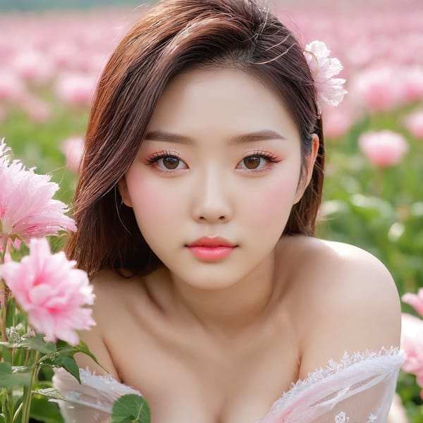 Tags: 21872187, SDXL
{"3": {"inputs": {"seed": 731357588576852, "steps": 64, "cfg": 6.4, "sampler_name": "dpmpp_2m", "scheduler": "karras", "denoise": 1.0, "model": ["27", 0], "positive": ["6", 0], "negative": ["7", 0], "latent_image": ["5", 0]}, "class_type": "KSampler"}, "4": {"inputs": {"ckpt_name": "juggernautxl.safetensors"}, "class_type": "CheckpointLoaderSimple"}, "5": {"inputs": {"width": 1024, "height": 1024, "batch_size": 1}, "class_type": "EmptyLatentImage"}, "6": {"inputs": {"text": "18 year old girl, (taiwanese:1.02), (chinese:1.00), (beautiful eyes:1.04), (seductive facial expression:0.98), (pale skin:1.02), (double eyelids:1.02), (sexy lips:1.09), (blush:1.10), (cute:1.01), (idol:0.95), (detailed face:1.05), (eyelashes:1.04), (slim:1.00), (temptress:1.03), (seductive pose:0.97), (in a seductive pose:1.08), (large perky breasts:0.95), (cleavage:1.01), (thigh gap:1.09), wearing (translucent clothes:1.01) on a flower field, (film:1.06), (soft lighting:1.06), (natural looking skin:1.08), (skin fuzz:1.08), (detailed skin:1.02), (portra:1.01), (RAW:1.01), (candid cinema:1.02), (textured skin:1.09)", "clip": ["27", 1]}, "class_type": "CLIPTextEncode"}, "7": {"inputs": {"text": "(distorted:1.11), (twisted:1.06), (open mouth:1.08), (bad hands:1.08), (low resolution:1.05), (watermark:1.05), (worst quality:1.09)", "clip": ["27", 1]}, "class_type": "CLIPTextEncode"}, "8": {"inputs": {"samples": ["3", 0], "vae": ["4", 2]}, "class_type": "VAEDecode"}, "25": {"inputs": {"lora_name": "nudify_xl.safetensors", "strength_model": 0.21, "strength_clip": 0.06, "model": ["4", 0], "clip": ["4", 1]}, "class_type": "LoraLoader"}, "26": {"inputs": {"lora_name": "shirtlift_SDXL_v2.safetensors", "strength_model": 0.04, "strength_clip": 0.08, "model": ["25", 0], "clip": ["25", 1]}, "class_type": "LoraLoader"}, "27": {"inputs": {"lora_name": "PerfectEyesXL.safetensors", "strength_model": 0.08, "strength_clip": 0.09, "model": ["26", 0], "clip": ["26", 1]}, "class_type": "LoraLoader"}, "30": {"inputs": {"model_name": "4x_NMKD-Superscale-SP_178000_G.pth"}, "class_type": "UpscaleModelLoader"}, "31": {"inputs": {"upscale_model": ["30", 0], "image": ["8", 0]}, "class_type": "ImageUpscaleWithModel"}, "32": {"inputs": {"upscale_method": "lanczos", "scale_by": 0.5, "image": ["31", 0]}, "class_type": "ImageScaleBy"}, "33": {"inputs": {"pixels": ["32", 0], "vae": ["4", 2]}, "class_type": "VAEEncode"}, "34": {"inputs": {"seed": 731357588576852, "steps": 64, "cfg": 6.4, "sampler_name": "dpmpp_2m", "scheduler": "karras", "denoise": 0.3, "model": ["27", 0], "positive": ["6", 0], "negative": ["7", 0], "latent_image": ["33", 0]}, "class_type": "KSampler"}, "36": {"inputs": {"samples": ["34", 0], "vae": ["4", 2]}, "class_type": "VAEDecode"}, "39": {"inputs": {"filename_prefix": "comfyapi-1723785564234", "images": ["36", 0]}, "class_type": "SaveImage"}}