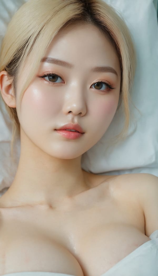 Tags: 21872187, SDXL
{"3": {"inputs": {"seed": 934507001855505, "steps": 64, "cfg": 5.13, "sampler_name": "dpmpp_2m", "scheduler": "karras", "denoise": 1.0, "model": ["27", 0], "positive": ["6", 0], "negative": ["7", 0], "latent_image": ["5", 0]}, "class_type": "KSampler"}, "4": {"inputs": {"ckpt_name": "juggernautxl.safetensors"}, "class_type": "CheckpointLoaderSimple"}, "5": {"inputs": {"width": 768, "height": 1344, "batch_size": 1}, "class_type": "EmptyLatentImage"}, "6": {"inputs": {"text": "21 year old girl, (korean:1.04), (japanese:1.00), (ukrainian:1.07), (blush:0.96), (pale skin:1.14), (eyelashes:0.97), (temptress:0.98), (beautiful eyes:1.07), (slim:1.14), (detailed face:1.02), (sexy lips:1.08), (seductive pose:0.96), (cute:1.14), (idol:1.13), (double eyelids:1.09), (seductive facial expression:0.96), (in a seductive pose:1.14), (large perky breasts:1.02), (cleavage:1.05), (thigh gap:1.06), (nurse in uniform:1.01) working in a hospital ward, (candid cinema:1.02), (soft lighting:1.07), (textured skin:1.04), (film:1.04), (RAW:1.00), (natural looking skin:1.02), (skin fuzz:1.03), (portra:1.02), (detailed skin:1.02)", "clip": ["27", 1]}, "class_type": "CLIPTextEncode"}, "7": {"inputs": {"text": "(bad hands:1.08), (low resolution:1.10), (watermark:1.07), (distorted:1.10), (open mouth:1.07), (twisted:1.07), (worst quality:1.14)", "clip": ["27", 1]}, "class_type": "CLIPTextEncode"}, "8": {"inputs": {"samples": ["3", 0], "vae": ["4", 2]}, "class_type": "VAEDecode"}, "25": {"inputs": {"lora_name": "nudify_xl.safetensors", "strength_model": 0.2, "strength_clip": 0.23, "model": ["4", 0], "clip": ["4", 1]}, "class_type": "LoraLoader"}, "26": {"inputs": {"lora_name": "shirtlift_SDXL_v2.safetensors", "strength_model": 0.01, "strength_clip": 0.17, "model": ["25", 0], "clip": ["25", 1]}, "class_type": "LoraLoader"}, "27": {"inputs": {"lora_name": "PerfectEyesXL.safetensors", "strength_model": 0.01, "strength_clip": 0.1, "model": ["26", 0], "clip": ["26", 1]}, "class_type": "LoraLoader"}, "30": {"inputs": {"model_name": "4x_NMKD-Superscale-SP_178000_G.pth"}, "class_type": "UpscaleModelLoader"}, "31": {"inputs": {"upscale_model": ["30", 0], "image": ["8", 0]}, "class_type": "ImageUpscaleWithModel"}, "32": {"inputs": {"upscale_method": "lanczos", "scale_by": 0.5, "image": ["31", 0]}, "class_type": "ImageScaleBy"}, "33": {"inputs": {"pixels": ["32", 0], "vae": ["4", 2]}, "class_type": "VAEEncode"}, "34": {"inputs": {"seed": 934507001855505, "steps": 64, "cfg": 5.13, "sampler_name": "dpmpp_2m", "scheduler": "karras", "denoise": 0.3, "model": ["27", 0], "positive": ["6", 0], "negative": ["7", 0], "latent_image": ["33", 0]}, "class_type": "KSampler"}, "36": {"inputs": {"samples": ["34", 0], "vae": ["4", 2]}, "class_type": "VAEDecode"}, "39": {"inputs": {"filename_prefix": "comfyapi-1724973431529", "images": ["36", 0]}, "class_type": "SaveImage"}}