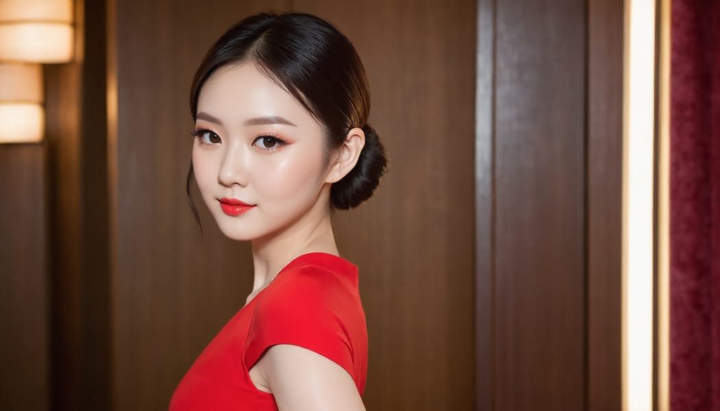 Tags: 21872187, SDXL
{"3": {"inputs": {"seed": 694166450010363, "steps": 32, "cfg": 6.88, "sampler_name": "dpmpp_2m", "scheduler": "karras", "denoise": 1.0, "model": ["27", 0], "positive": ["6", 0], "negative": ["7", 0], "latent_image": ["5", 0]}, "class_type": "KSampler"}, "4": {"inputs": {"ckpt_name": "juggernautXL_v8Rundiffusion.safetensors"}, "class_type": "CheckpointLoaderSimple"}, "5": {"inputs": {"width": 1344, "height": 768, "batch_size": 1}, "class_type": "EmptyLatentImage"}, "6": {"inputs": {"text": "24 year old girl, (japanese:1.11), (ukrainian:0.99), (korean:1.01), (sexy lips:0.96), (double eyelids:1.08), (blush:1.11), (beautiful eyes:0.96), (slim:1.05), (idol:1.10), (temptress:1.01), (pale skin:1.07), (cute:1.00), (seductive pose:1.07), (eyelashes:1.02), (seductive facial expression:0.99), (perky ass:0.98), (exposed ass:1.09), (looking back:1.12), (sexy ass:1.12), (thigh gap:1.12), (wearing a low-cut red dress:1.05) at a ballroom, (candid cinema:1.07), (detailed skin:1.06), (natural looking skin:1.01), (portra:1.03), (skin fuzz:1.06), (RAW:1.08), (soft lighting:1.08), (film:1.04), (textured skin:1.02)", "clip": ["27", 1]}, "class_type": "CLIPTextEncode"}, "7": {"inputs": {"text": "(watermark:1.12), (distorted:1.10), (open mouth:1.12), (twisted:1.13), (bad hands:1.12), (low resolution:1.07), (worst quality:1.08)", "clip": ["27", 1]}, "class_type": "CLIPTextEncode"}, "8": {"inputs": {"samples": ["3", 0], "vae": ["4", 2]}, "class_type": "VAEDecode"}, "25": {"inputs": {"lora_name": "nudify_xl.safetensors", "strength_model": 0.24, "strength_clip": 0.0, "model": ["4", 0], "clip": ["4", 1]}, "class_type": "LoraLoader"}, "26": {"inputs": {"lora_name": "shirtlift_SDXL_v2.safetensors", "strength_model": 0.06, "strength_clip": 0.09, "model": ["25", 0], "clip": ["25", 1]}, "class_type": "LoraLoader"}, "27": {"inputs": {"lora_name": "PerfectEyesXL.safetensors", "strength_model": 0.11, "strength_clip": 0.05, "model": ["26", 0], "clip": ["26", 1]}, "class_type": "LoraLoader"}, "30": {"inputs": {"model_name": "4x_NMKD-Superscale-SP_178000_G.pth"}, "class_type": "UpscaleModelLoader"}, "31": {"inputs": {"upscale_model": ["30", 0], "image": ["8", 0]}, "class_type": "ImageUpscaleWithModel"}, "32": {"inputs": {"upscale_method": "lanczos", "scale_by": 0.5, "image": ["31", 0]}, "class_type": "ImageScaleBy"}, "33": {"inputs": {"pixels": ["32", 0], "vae": ["4", 2]}, "class_type": "VAEEncode"}, "34": {"inputs": {"seed": 694166450010363, "steps": 32, "cfg": 6.88, "sampler_name": "dpmpp_2m", "scheduler": "karras", "denoise": 0.3, "model": ["27", 0], "positive": ["6", 0], "negative": ["7", 0], "latent_image": ["33", 0]}, "class_type": "KSampler"}, "36": {"inputs": {"samples": ["34", 0], "vae": ["4", 2]}, "class_type": "VAEDecode"}, "39": {"inputs": {"filename_prefix": "comfyapi-1707740940194", "images": ["36", 0]}, "class_type": "SaveImage"}}