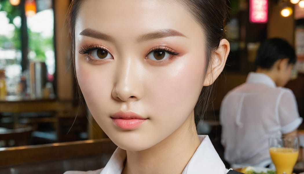 Tags: 21872187, SDXL
{"3": {"inputs": {"seed": 465478865028158, "steps": 32, "cfg": 5.78, "sampler_name": "dpmpp_2m", "scheduler": "karras", "denoise": 1.0, "model": ["27", 0], "positive": ["6", 0], "negative": ["7", 0], "latent_image": ["5", 0]}, "class_type": "KSampler"}, "4": {"inputs": {"ckpt_name": "juggernautxl.safetensors"}, "class_type": "CheckpointLoaderSimple"}, "5": {"inputs": {"width": 1344, "height": 768, "batch_size": 1}, "class_type": "EmptyLatentImage"}, "6": {"inputs": {"text": "26 year old girl, (taiwanese:1.00), (ukrainian:1.05), (seductive facial expression:0.95), (temptress:1.13), (seductive pose:0.97), (blush:1.08), (detailed face:1.14), (double eyelids:1.02), (pale skin:0.96), (eyelashes:1.02), (sexy lips:0.98), (beautiful eyes:1.06), (idol:1.03), (cute:0.96), (on all fours:1.01), (spreading ass cheeks:1.01), (from behind:1.10), (backboob:1.06), (a waitress in uniform:0.96) working at a restaurant, (natural looking skin:1.02), (RAW:1.01), (portra:1.01), (detailed skin:1.03), (textured skin:1.01), (film:1.05), (skin fuzz:1.03), (candid cinema:1.06), (soft lighting:1.05)", "clip": ["27", 1]}, "class_type": "CLIPTextEncode"}, "7": {"inputs": {"text": "(low resolution:1.05), (twisted:1.05), (distorted:1.06), (watermark:1.08), (open mouth:1.05), (bad hands:1.12), (worst quality:1.05)", "clip": ["27", 1]}, "class_type": "CLIPTextEncode"}, "8": {"inputs": {"samples": ["3", 0], "vae": ["4", 2]}, "class_type": "VAEDecode"}, "25": {"inputs": {"lora_name": "nudify_xl.safetensors", "strength_model": 0.25, "strength_clip": 0.05, "model": ["4", 0], "clip": ["4", 1]}, "class_type": "LoraLoader"}, "26": {"inputs": {"lora_name": "shirtlift_SDXL_v2.safetensors", "strength_model": 0.01, "strength_clip": 0.12, "model": ["25", 0], "clip": ["25", 1]}, "class_type": "LoraLoader"}, "27": {"inputs": {"lora_name": "PerfectEyesXL.safetensors", "strength_model": 0.02, "strength_clip": 0.16, "model": ["26", 0], "clip": ["26", 1]}, "class_type": "LoraLoader"}, "30": {"inputs": {"model_name": "4x_NMKD-Superscale-SP_178000_G.pth"}, "class_type": "UpscaleModelLoader"}, "31": {"inputs": {"upscale_model": ["30", 0], "image": ["8", 0]}, "class_type": "ImageUpscaleWithModel"}, "32": {"inputs": {"upscale_method": "lanczos", "scale_by": 0.5, "image": ["31", 0]}, "class_type": "ImageScaleBy"}, "33": {"inputs": {"pixels": ["32", 0], "vae": ["4", 2]}, "class_type": "VAEEncode"}, "34": {"inputs": {"seed": 465478865028158, "steps": 32, "cfg": 5.78, "sampler_name": "dpmpp_2m", "scheduler": "karras", "denoise": 0.3, "model": ["27", 0], "positive": ["6", 0], "negative": ["7", 0], "latent_image": ["33", 0]}, "class_type": "KSampler"}, "36": {"inputs": {"samples": ["34", 0], "vae": ["4", 2]}, "class_type": "VAEDecode"}, "39": {"inputs": {"filename_prefix": "comfyapi-1734603382014", "images": ["36", 0]}, "class_type": "SaveImage"}}