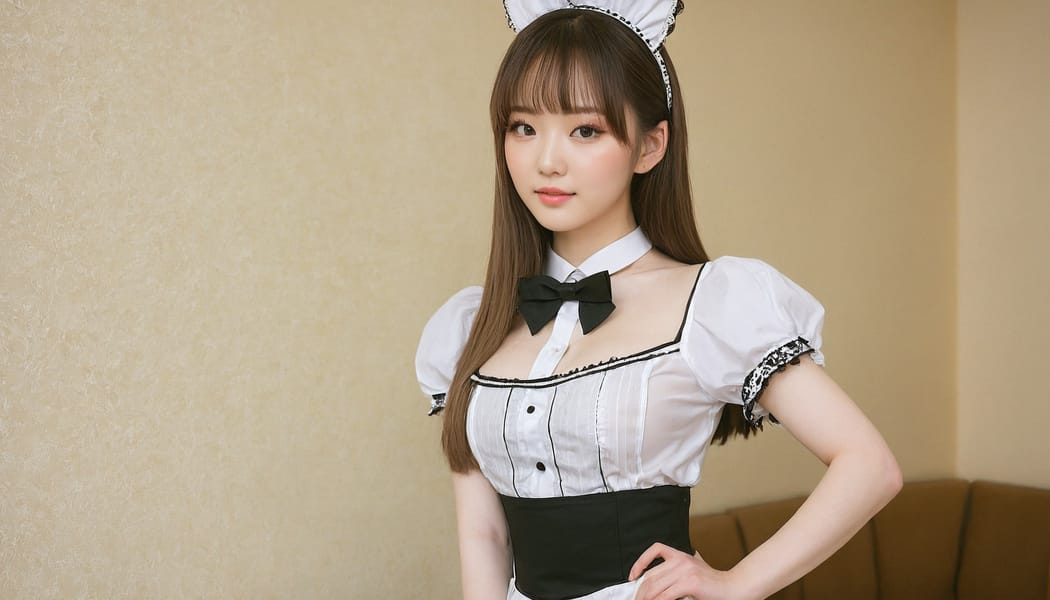 Tags: 21872187, SDXL
{"3": {"inputs": {"seed": 768542364081828, "steps": 64, "cfg": 5.67, "sampler_name": "dpmpp_2m", "scheduler": "karras", "denoise": 1.0, "model": ["27", 0], "positive": ["6", 0], "negative": ["7", 0], "latent_image": ["5", 0]}, "class_type": "KSampler"}, "4": {"inputs": {"ckpt_name": "juggernautxl.safetensors"}, "class_type": "CheckpointLoaderSimple"}, "5": {"inputs": {"width": 1344, "height": 768, "batch_size": 1}, "class_type": "EmptyLatentImage"}, "6": {"inputs": {"text": "24 year old girl, (korean:0.97), (ukrainian:1.01), (temptress:1.08), (cute:1.08), (pale skin:1.08), (eyelashes:1.14), (blush:0.98), (slim:1.03), (seductive facial expression:1.14), (idol:1.05), (double eyelids:1.07), (seductive pose:0.96), (sexy lips:0.98), (detailed face:1.04), (perky ass:1.09), (exposed ass:1.05), (looking back:1.11), (sexy ass:0.96), (thigh gap:1.08), in a (skimpy maid costume:1.10) working at a maid cafe, choker, bowtie, headband, pleated skirt, (natural looking skin:1.01), (candid cinema:1.04), (skin fuzz:1.00), (textured skin:1.02), (soft lighting:1.03), (portra:1.05), (film:1.04), (RAW:1.02), (detailed skin:1.01)", "clip": ["27", 1]}, "class_type": "CLIPTextEncode"}, "7": {"inputs": {"text": "(low resolution:1.06), (watermark:1.07), (twisted:1.14), (distorted:1.13), (open mouth:1.10), (bad hands:1.12), (worst quality:1.09)", "clip": ["27", 1]}, "class_type": "CLIPTextEncode"}, "8": {"inputs": {"samples": ["3", 0], "vae": ["4", 2]}, "class_type": "VAEDecode"}, "25": {"inputs": {"lora_name": "nudify_xl.safetensors", "strength_model": 0.28, "strength_clip": 0.1, "model": ["4", 0], "clip": ["4", 1]}, "class_type": "LoraLoader"}, "26": {"inputs": {"lora_name": "shirtlift_SDXL_v2.safetensors", "strength_model": 0.09, "strength_clip": 0.04, "model": ["25", 0], "clip": ["25", 1]}, "class_type": "LoraLoader"}, "27": {"inputs": {"lora_name": "PerfectEyesXL.safetensors", "strength_model": 0.01, "strength_clip": 0.04, "model": ["26", 0], "clip": ["26", 1]}, "class_type": "LoraLoader"}, "30": {"inputs": {"model_name": "4x_NMKD-Superscale-SP_178000_G.pth"}, "class_type": "UpscaleModelLoader"}, "31": {"inputs": {"upscale_model": ["30", 0], "image": ["8", 0]}, "class_type": "ImageUpscaleWithModel"}, "32": {"inputs": {"upscale_method": "lanczos", "scale_by": 0.5, "image": ["31", 0]}, "class_type": "ImageScaleBy"}, "33": {"inputs": {"pixels": ["32", 0], "vae": ["4", 2]}, "class_type": "VAEEncode"}, "34": {"inputs": {"seed": 768542364081828, "steps": 64, "cfg": 5.67, "sampler_name": "dpmpp_2m", "scheduler": "karras", "denoise": 0.3, "model": ["27", 0], "positive": ["6", 0], "negative": ["7", 0], "latent_image": ["33", 0]}, "class_type": "KSampler"}, "36": {"inputs": {"samples": ["34", 0], "vae": ["4", 2]}, "class_type": "VAEDecode"}, "39": {"inputs": {"filename_prefix": "comfyapi-1735192857523", "images": ["36", 0]}, "class_type": "SaveImage"}}