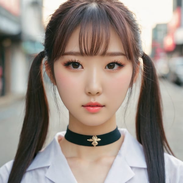 Tags: 21872187, SDXL
{"3": {"inputs": {"seed": 579320275328347, "steps": 32, "cfg": 5.22, "sampler_name": "dpmpp_2m", "scheduler": "karras", "denoise": 1.0, "model": ["27", 0], "positive": ["6", 0], "negative": ["7", 0], "latent_image": ["5", 0]}, "class_type": "KSampler"}, "4": {"inputs": {"ckpt_name": "juggernautxl.safetensors"}, "class_type": "CheckpointLoaderSimple"}, "5": {"inputs": {"width": 1024, "height": 1024, "batch_size": 1}, "class_type": "EmptyLatentImage"}, "6": {"inputs": {"text": "23 year old girl, (korean:1.13), (japanese:0.99), (beautiful eyes:1.11), (eyelashes:1.10), (idol:0.98), (blush:1.12), (seductive facial expression:1.04), (temptress:1.10), (sexy lips:1.04), (double eyelids:1.01), (pale skin:1.02), (cute:1.00), (seductive pose:1.05), (slim:0.96), (detailed face:1.01), (in a seductive pose:1.11), (large perky breasts:0.95), (cleavage:1.00), (thigh gap:0.98), (school uniform:0.95), choker, busy street, (RAW:1.01), (detailed skin:1.05), (soft lighting:1.04), (candid cinema:1.03), (textured skin:1.06), (skin fuzz:1.08), (film:1.09), (portra:1.01), (natural looking skin:1.08)", "clip": ["27", 1]}, "class_type": "CLIPTextEncode"}, "7": {"inputs": {"text": "(low resolution:1.06), (distorted:1.14), (watermark:1.11), (bad hands:1.07), (worst quality:1.13), (twisted:1.06), (open mouth:1.07)", "clip": ["27", 1]}, "class_type": "CLIPTextEncode"}, "8": {"inputs": {"samples": ["3", 0], "vae": ["4", 2]}, "class_type": "VAEDecode"}, "25": {"inputs": {"lora_name": "nudify_xl.safetensors", "strength_model": 0.06, "strength_clip": 0.05, "model": ["4", 0], "clip": ["4", 1]}, "class_type": "LoraLoader"}, "26": {"inputs": {"lora_name": "shirtlift_SDXL_v2.safetensors", "strength_model": 0.02, "strength_clip": 0.19, "model": ["25", 0], "clip": ["25", 1]}, "class_type": "LoraLoader"}, "27": {"inputs": {"lora_name": "PerfectEyesXL.safetensors", "strength_model": 0.19, "strength_clip": 0.06, "model": ["26", 0], "clip": ["26", 1]}, "class_type": "LoraLoader"}, "30": {"inputs": {"model_name": "4x_NMKD-Superscale-SP_178000_G.pth"}, "class_type": "UpscaleModelLoader"}, "31": {"inputs": {"upscale_model": ["30", 0], "image": ["8", 0]}, "class_type": "ImageUpscaleWithModel"}, "32": {"inputs": {"upscale_method": "lanczos", "scale_by": 0.5, "image": ["31", 0]}, "class_type": "ImageScaleBy"}, "33": {"inputs": {"pixels": ["32", 0], "vae": ["4", 2]}, "class_type": "VAEEncode"}, "34": {"inputs": {"seed": 579320275328347, "steps": 32, "cfg": 5.22, "sampler_name": "dpmpp_2m", "scheduler": "karras", "denoise": 0.3, "model": ["27", 0], "positive": ["6", 0], "negative": ["7", 0], "latent_image": ["33", 0]}, "class_type": "KSampler"}, "36": {"inputs": {"samples": ["34", 0], "vae": ["4", 2]}, "class_type": "VAEDecode"}, "39": {"inputs": {"filename_prefix": "comfyapi-1724678725976", "images": ["36", 0]}, "class_type": "SaveImage"}}