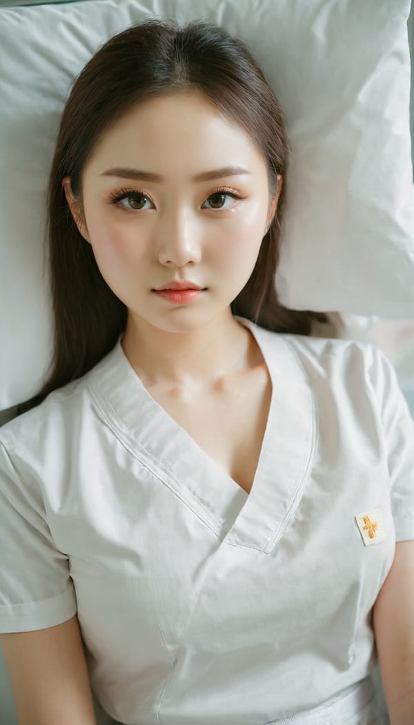 Tags: 21872187, SDXL
{"3": {"inputs": {"seed": 575819046559454, "steps": 64, "cfg": 5.54, "sampler_name": "dpmpp_2m", "scheduler": "karras", "denoise": 1.0, "model": ["27", 0], "positive": ["6", 0], "negative": ["7", 0], "latent_image": ["5", 0]}, "class_type": "KSampler"}, "4": {"inputs": {"ckpt_name": "juggernautxl.safetensors"}, "class_type": "CheckpointLoaderSimple"}, "5": {"inputs": {"width": 768, "height": 1344, "batch_size": 1}, "class_type": "EmptyLatentImage"}, "6": {"inputs": {"text": "20 year old girl, (japanese:0.97), (ukrainian:0.95), (eyelashes:1.09), (double eyelids:0.98), (temptress:1.13), (idol:0.98), (seductive pose:1.02), (slim:0.96), (cute:1.12), (pale skin:1.01), (detailed face:1.00), (sexy lips:0.96), (seductive facial expression:1.00), (beautiful eyes:0.96), (in a seductive pose:1.11), (large perky breasts:0.97), (cleavage:0.97), (thigh gap:0.96), (nurse in uniform:1.03) working in a hospital ward, (candid cinema:1.02), (textured skin:1.02), (film:1.07), (detailed skin:1.02), (portra:1.04), (RAW:1.09), (natural looking skin:1.04), (skin fuzz:1.04), (soft lighting:1.03)", "clip": ["27", 1]}, "class_type": "CLIPTextEncode"}, "7": {"inputs": {"text": "(low resolution:1.07), (bad hands:1.13), (twisted:1.14), (distorted:1.08), (open mouth:1.14), (watermark:1.12), (worst quality:1.11)", "clip": ["27", 1]}, "class_type": "CLIPTextEncode"}, "8": {"inputs": {"samples": ["3", 0], "vae": ["4", 2]}, "class_type": "VAEDecode"}, "25": {"inputs": {"lora_name": "nudify_xl.safetensors", "strength_model": 0.28, "strength_clip": 0.28, "model": ["4", 0], "clip": ["4", 1]}, "class_type": "LoraLoader"}, "26": {"inputs": {"lora_name": "shirtlift_SDXL_v2.safetensors", "strength_model": 0.03, "strength_clip": 0.0, "model": ["25", 0], "clip": ["25", 1]}, "class_type": "LoraLoader"}, "27": {"inputs": {"lora_name": "PerfectEyesXL.safetensors", "strength_model": 0.17, "strength_clip": 0.18, "model": ["26", 0], "clip": ["26", 1]}, "class_type": "LoraLoader"}, "30": {"inputs": {"model_name": "4x_NMKD-Superscale-SP_178000_G.pth"}, "class_type": "UpscaleModelLoader"}, "31": {"inputs": {"upscale_model": ["30", 0], "image": ["8", 0]}, "class_type": "ImageUpscaleWithModel"}, "32": {"inputs": {"upscale_method": "lanczos", "scale_by": 0.5, "image": ["31", 0]}, "class_type": "ImageScaleBy"}, "33": {"inputs": {"pixels": ["32", 0], "vae": ["4", 2]}, "class_type": "VAEEncode"}, "34": {"inputs": {"seed": 575819046559454, "steps": 64, "cfg": 5.54, "sampler_name": "dpmpp_2m", "scheduler": "karras", "denoise": 0.3, "model": ["27", 0], "positive": ["6", 0], "negative": ["7", 0], "latent_image": ["33", 0]}, "class_type": "KSampler"}, "36": {"inputs": {"samples": ["34", 0], "vae": ["4", 2]}, "class_type": "VAEDecode"}, "39": {"inputs": {"filename_prefix": "comfyapi-1724768929476", "images": ["36", 0]}, "class_type": "SaveImage"}}