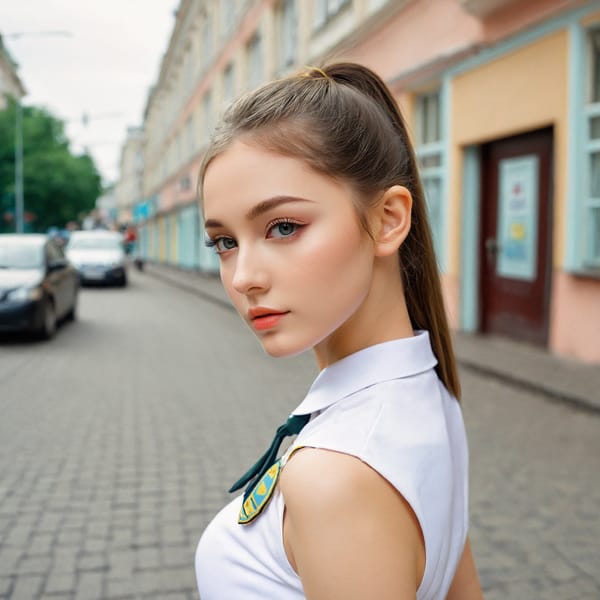 Tags: 21872187, SDXL
{"3": {"inputs": {"seed": 889270079278164, "steps": 32, "cfg": 7.33, "sampler_name": "dpmpp_2m", "scheduler": "karras", "denoise": 1.0, "model": ["27", 0], "positive": ["6", 0], "negative": ["7", 0], "latent_image": ["5", 0]}, "class_type": "KSampler"}, "4": {"inputs": {"ckpt_name": "leosamsHelloworldSDXL_helloworldSDXL32DPO.safetensors"}, "class_type": "CheckpointLoaderSimple"}, "5": {"inputs": {"width": 1024, "height": 1024, "batch_size": 1}, "class_type": "EmptyLatentImage"}, "6": {"inputs": {"text": "22 year old girl, (ukrainian:1.14), (irish:1.06), (double eyelids:0.96), (detailed face:1.04), (temptress:1.05), (cute:1.01), (idol:1.10), (blush:1.01), (sexy lips:1.11), (slim:1.04), (seductive facial expression:0.99), (eyelashes:1.12), (seductive pose:0.95), (beautiful eyes:1.09), (perky ass:0.95), (exposed ass:1.12), (looking back:1.03), (sexy ass:0.95), (thigh gap:0.99), (school uniform:0.96), choker, busy street, (natural looking skin:1.00), (textured skin:1.06), (soft lighting:1.04), (detailed skin:1.00), (RAW:1.00), (skin fuzz:1.05), (portra:1.03), (candid cinema:1.07)", "clip": ["27", 1]}, "class_type": "CLIPTextEncode"}, "7": {"inputs": {"text": "(twisted:1.12), (watermark:1.07), (open mouth:1.05), (low resolution:1.07), (worst quality:1.10), (distorted:1.09), (bad hands:1.07)", "clip": ["27", 1]}, "class_type": "CLIPTextEncode"}, "8": {"inputs": {"samples": ["3", 0], "vae": ["4", 2]}, "class_type": "VAEDecode"}, "25": {"inputs": {"lora_name": "nudify_xl.safetensors", "strength_model": 0.01, "strength_clip": 0.02, "model": ["4", 0], "clip": ["4", 1]}, "class_type": "LoraLoader"}, "26": {"inputs": {"lora_name": "shirtlift_SDXL_v2.safetensors", "strength_model": 0.02, "strength_clip": 0.11, "model": ["25", 0], "clip": ["25", 1]}, "class_type": "LoraLoader"}, "27": {"inputs": {"lora_name": "PerfectEyesXL.safetensors", "strength_model": 0.02, "strength_clip": 0.09, "model": ["26", 0], "clip": ["26", 1]}, "class_type": "LoraLoader"}, "30": {"inputs": {"model_name": "4x_NMKD-Superscale-SP_178000_G.pth"}, "class_type": "UpscaleModelLoader"}, "31": {"inputs": {"upscale_model": ["30", 0], "image": ["8", 0]}, "class_type": "ImageUpscaleWithModel"}, "32": {"inputs": {"upscale_method": "lanczos", "scale_by": 0.5, "image": ["31", 0]}, "class_type": "ImageScaleBy"}, "33": {"inputs": {"pixels": ["32", 0], "vae": ["4", 2]}, "class_type": "VAEEncode"}, "34": {"inputs": {"seed": 889270079278164, "steps": 32, "cfg": 7.33, "sampler_name": "dpmpp_2m", "scheduler": "karras", "denoise": 0.3, "model": ["27", 0], "positive": ["6", 0], "negative": ["7", 0], "latent_image": ["33", 0]}, "class_type": "KSampler"}, "36": {"inputs": {"samples": ["34", 0], "vae": ["4", 2]}, "class_type": "VAEDecode"}, "39": {"inputs": {"filename_prefix": "comfyapi-1706538619939", "images": ["36", 0]}, "class_type": "SaveImage"}}