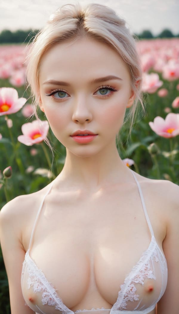 Tags: 21872187, SDXL
{"3": {"inputs": {"seed": 145025658275924, "steps": 64, "cfg": 7.23, "sampler_name": "dpmpp_2m", "scheduler": "karras", "denoise": 1.0, "model": ["27", 0], "positive": ["6", 0], "negative": ["7", 0], "latent_image": ["5", 0]}, "class_type": "KSampler"}, "4": {"inputs": {"ckpt_name": "juggernautxl.safetensors"}, "class_type": "CheckpointLoaderSimple"}, "5": {"inputs": {"width": 768, "height": 1344, "batch_size": 1}, "class_type": "EmptyLatentImage"}, "6": {"inputs": {"text": "20 year old girl, (ukrainian:1.04), (sexy lips:1.02), (seductive pose:1.12), (detailed face:0.99), (pale skin:1.05), (double eyelids:1.14), (beautiful eyes:1.05), (temptress:1.13), (idol:1.03), (cute:1.06), (eyelashes:1.11), (seductive facial expression:1.09), (slim:1.13), (blush:0.98), (in a seductive pose:0.98), (large perky breasts:1.00), (cleavage:1.04), (thigh gap:0.97), wearing (translucent clothes:1.04) on a flower field, (portra:1.03), (detailed skin:1.04), (textured skin:1.01), (soft lighting:1.02), (film:1.01), (natural looking skin:1.05), (candid cinema:1.02), (RAW:1.08), (skin fuzz:1.05)", "clip": ["27", 1]}, "class_type": "CLIPTextEncode"}, "7": {"inputs": {"text": "(twisted:1.14), (bad hands:1.07), (low resolution:1.11), (watermark:1.06), (open mouth:1.12), (distorted:1.07), (worst quality:1.12)", "clip": ["27", 1]}, "class_type": "CLIPTextEncode"}, "8": {"inputs": {"samples": ["3", 0], "vae": ["4", 2]}, "class_type": "VAEDecode"}, "25": {"inputs": {"lora_name": "nudify_xl.safetensors", "strength_model": 0.17, "strength_clip": 0.01, "model": ["4", 0], "clip": ["4", 1]}, "class_type": "LoraLoader"}, "26": {"inputs": {"lora_name": "shirtlift_SDXL_v2.safetensors", "strength_model": 0.09, "strength_clip": 0.14, "model": ["25", 0], "clip": ["25", 1]}, "class_type": "LoraLoader"}, "27": {"inputs": {"lora_name": "PerfectEyesXL.safetensors", "strength_model": 0.13, "strength_clip": 0.18, "model": ["26", 0], "clip": ["26", 1]}, "class_type": "LoraLoader"}, "30": {"inputs": {"model_name": "4x_NMKD-Superscale-SP_178000_G.pth"}, "class_type": "UpscaleModelLoader"}, "31": {"inputs": {"upscale_model": ["30", 0], "image": ["8", 0]}, "class_type": "ImageUpscaleWithModel"}, "32": {"inputs": {"upscale_method": "lanczos", "scale_by": 0.5, "image": ["31", 0]}, "class_type": "ImageScaleBy"}, "33": {"inputs": {"pixels": ["32", 0], "vae": ["4", 2]}, "class_type": "VAEEncode"}, "34": {"inputs": {"seed": 145025658275924, "steps": 64, "cfg": 7.23, "sampler_name": "dpmpp_2m", "scheduler": "karras", "denoise": 0.3, "model": ["27", 0], "positive": ["6", 0], "negative": ["7", 0], "latent_image": ["33", 0]}, "class_type": "KSampler"}, "36": {"inputs": {"samples": ["34", 0], "vae": ["4", 2]}, "class_type": "VAEDecode"}, "39": {"inputs": {"filename_prefix": "comfyapi-1732964522778", "images": ["36", 0]}, "class_type": "SaveImage"}}