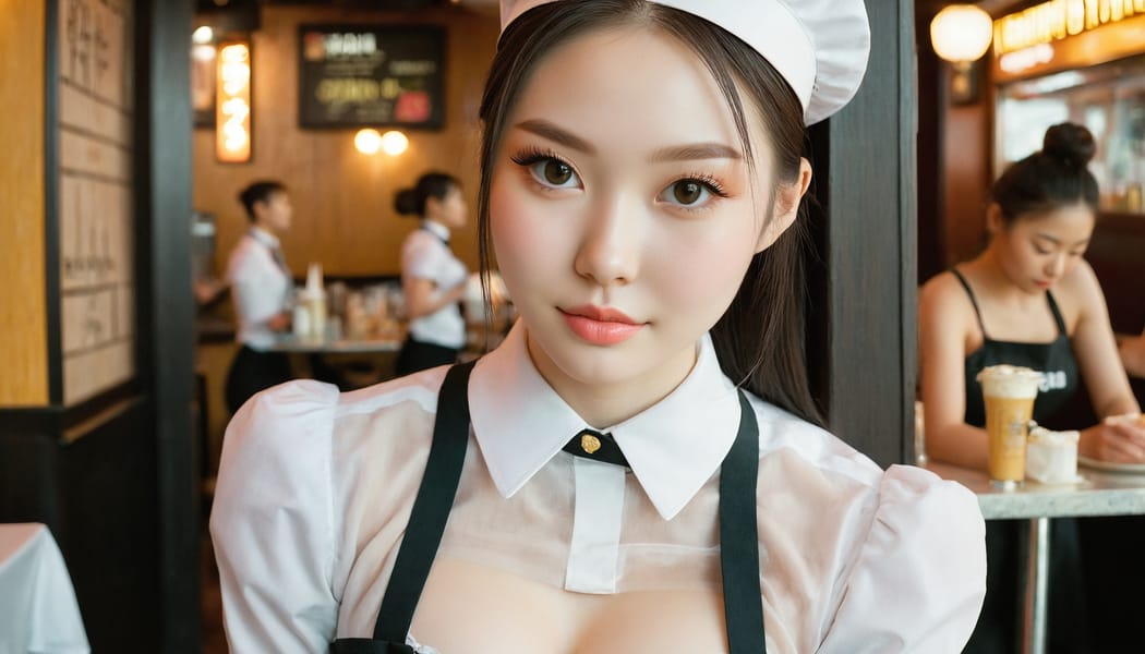 Tags: 21872187, SDXL
{"3": {"inputs": {"seed": 740507753489872, "steps": 64, "cfg": 7.64, "sampler_name": "dpmpp_2m", "scheduler": "karras", "denoise": 1.0, "model": ["27", 0], "positive": ["6", 0], "negative": ["7", 0], "latent_image": ["5", 0]}, "class_type": "KSampler"}, "4": {"inputs": {"ckpt_name": "juggernautxl.safetensors"}, "class_type": "CheckpointLoaderSimple"}, "5": {"inputs": {"width": 1344, "height": 768, "batch_size": 1}, "class_type": "EmptyLatentImage"}, "6": {"inputs": {"text": "23 year old girl, (irish:0.97), (chinese:1.11), (ukrainian:1.10), (pale skin:0.96), (eyelashes:1.06), (blush:1.11), (detailed face:0.98), (temptress:0.96), (slim:1.14), (cute:0.96), (idol:1.07), (sexy lips:1.09), (beautiful eyes:0.95), (double eyelids:0.99), (seductive facial expression:1.11), (perky ass:1.08), (exposed ass:1.07), (looking back:0.97), (sexy ass:0.97), (thigh gap:1.10), (a waitress in uniform:1.09) working at a restaurant, (detailed skin:1.01), (natural looking skin:1.05), (portra:1.01), (film:1.08), (skin fuzz:1.08), (textured skin:1.06), (candid cinema:1.05), (soft lighting:1.05), (RAW:1.02)", "clip": ["27", 1]}, "class_type": "CLIPTextEncode"}, "7": {"inputs": {"text": "(low resolution:1.06), (open mouth:1.10), (twisted:1.08), (distorted:1.14), (bad hands:1.06), (watermark:1.10), (worst quality:1.13)", "clip": ["27", 1]}, "class_type": "CLIPTextEncode"}, "8": {"inputs": {"samples": ["3", 0], "vae": ["4", 2]}, "class_type": "VAEDecode"}, "25": {"inputs": {"lora_name": "nudify_xl.safetensors", "strength_model": 0.29, "strength_clip": 0.35, "model": ["4", 0], "clip": ["4", 1]}, "class_type": "LoraLoader"}, "26": {"inputs": {"lora_name": "shirtlift_SDXL_v2.safetensors", "strength_model": 0.16, "strength_clip": 0.15, "model": ["25", 0], "clip": ["25", 1]}, "class_type": "LoraLoader"}, "27": {"inputs": {"lora_name": "PerfectEyesXL.safetensors", "strength_model": 0.08, "strength_clip": 0.02, "model": ["26", 0], "clip": ["26", 1]}, "class_type": "LoraLoader"}, "30": {"inputs": {"model_name": "4x_NMKD-Superscale-SP_178000_G.pth"}, "class_type": "UpscaleModelLoader"}, "31": {"inputs": {"upscale_model": ["30", 0], "image": ["8", 0]}, "class_type": "ImageUpscaleWithModel"}, "32": {"inputs": {"upscale_method": "lanczos", "scale_by": 0.5, "image": ["31", 0]}, "class_type": "ImageScaleBy"}, "33": {"inputs": {"pixels": ["32", 0], "vae": ["4", 2]}, "class_type": "VAEEncode"}, "34": {"inputs": {"seed": 740507753489872, "steps": 64, "cfg": 7.64, "sampler_name": "dpmpp_2m", "scheduler": "karras", "denoise": 0.3, "model": ["27", 0], "positive": ["6", 0], "negative": ["7", 0], "latent_image": ["33", 0]}, "class_type": "KSampler"}, "36": {"inputs": {"samples": ["34", 0], "vae": ["4", 2]}, "class_type": "VAEDecode"}, "39": {"inputs": {"filename_prefix": "comfyapi-1728339593978", "images": ["36", 0]}, "class_type": "SaveImage"}}