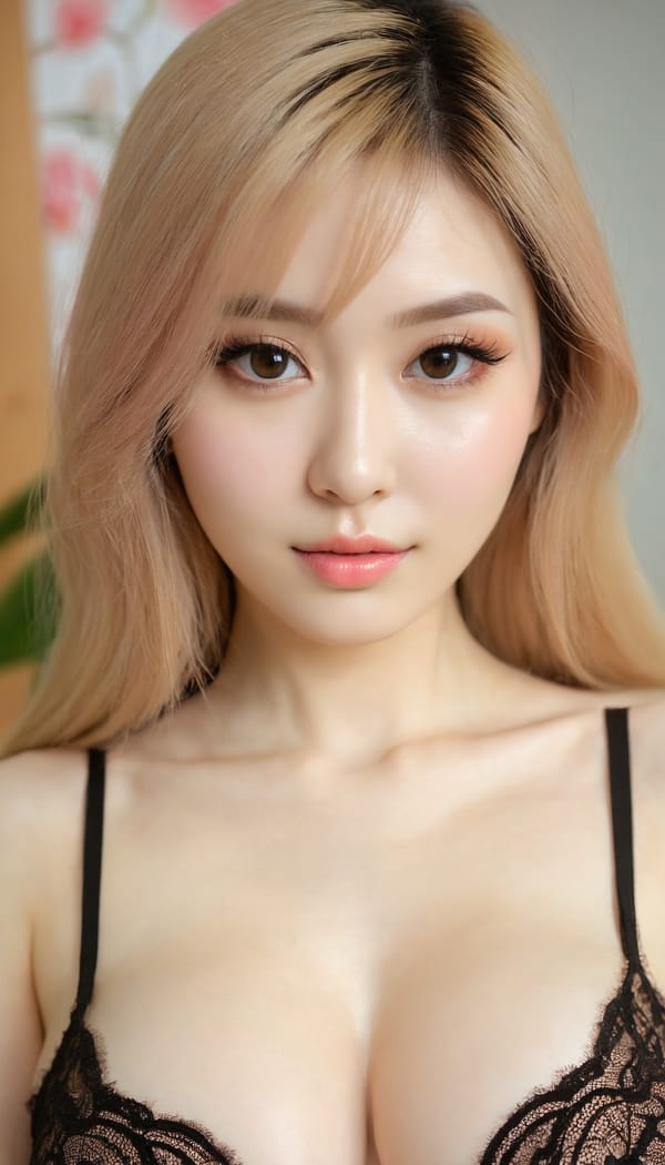 Tags: 21872187, SDXL
{"3": {"inputs": {"seed": 758434336160554, "steps": 64, "cfg": 5.3, "sampler_name": "dpmpp_2m", "scheduler": "karras", "denoise": 1.0, "model": ["27", 0], "positive": ["6", 0], "negative": ["7", 0], "latent_image": ["5", 0]}, "class_type": "KSampler"}, "4": {"inputs": {"ckpt_name": "juggernautxl.safetensors"}, "class_type": "CheckpointLoaderSimple"}, "5": {"inputs": {"width": 768, "height": 1344, "batch_size": 1}, "class_type": "EmptyLatentImage"}, "6": {"inputs": {"text": "27 year old girl, (seductive pose:1.13), (slim:1.14), (pale skin:1.04), (beautiful eyes:1.01), (sexy lips:0.99), (cute:1.11), (blush:1.12), (detailed face:1.14), (eyelashes:1.06), (double eyelids:1.03), (temptress:1.11), (seductive facial expression:1.02), (idol:1.09), (in a seductive pose:1.01), (large perky breasts:0.95), (cleavage:1.00), (thigh gap:1.07), (an office lady:1.10), (detailed skin:1.05), (RAW:1.04), (soft lighting:1.02), (candid cinema:1.00), (film:1.03), (skin fuzz:1.09), (textured skin:1.04), (natural looking skin:1.05), (portra:1.08)", "clip": ["27", 1]}, "class_type": "CLIPTextEncode"}, "7": {"inputs": {"text": "(distorted:1.11), (watermark:1.12), (low resolution:1.09), (bad hands:1.08), (worst quality:1.09), (twisted:1.14), (open mouth:1.07)", "clip": ["27", 1]}, "class_type": "CLIPTextEncode"}, "8": {"inputs": {"samples": ["3", 0], "vae": ["4", 2]}, "class_type": "VAEDecode"}, "25": {"inputs": {"lora_name": "nudify_xl.safetensors", "strength_model": 0.15, "strength_clip": 0.21, "model": ["4", 0], "clip": ["4", 1]}, "class_type": "LoraLoader"}, "26": {"inputs": {"lora_name": "shirtlift_SDXL_v2.safetensors", "strength_model": 0.1, "strength_clip": 0.02, "model": ["25", 0], "clip": ["25", 1]}, "class_type": "LoraLoader"}, "27": {"inputs": {"lora_name": "PerfectEyesXL.safetensors", "strength_model": 0.16, "strength_clip": 0.01, "model": ["26", 0], "clip": ["26", 1]}, "class_type": "LoraLoader"}, "30": {"inputs": {"model_name": "4x_NMKD-Superscale-SP_178000_G.pth"}, "class_type": "UpscaleModelLoader"}, "31": {"inputs": {"upscale_model": ["30", 0], "image": ["8", 0]}, "class_type": "ImageUpscaleWithModel"}, "32": {"inputs": {"upscale_method": "lanczos", "scale_by": 0.5, "image": ["31", 0]}, "class_type": "ImageScaleBy"}, "33": {"inputs": {"pixels": ["32", 0], "vae": ["4", 2]}, "class_type": "VAEEncode"}, "34": {"inputs": {"seed": 758434336160554, "steps": 64, "cfg": 5.3, "sampler_name": "dpmpp_2m", "scheduler": "karras", "denoise": 0.3, "model": ["27", 0], "positive": ["6", 0], "negative": ["7", 0], "latent_image": ["33", 0]}, "class_type": "KSampler"}, "36": {"inputs": {"samples": ["34", 0], "vae": ["4", 2]}, "class_type": "VAEDecode"}, "39": {"inputs": {"filename_prefix": "comfyapi-1726370130802", "images": ["36", 0]}, "class_type": "SaveImage"}}