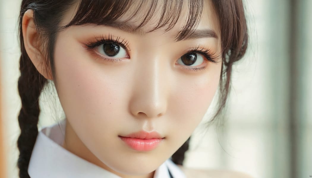 Tags: 21872187, SDXL
{"3": {"inputs": {"seed": 201507740288513, "steps": 32, "cfg": 5.07, "sampler_name": "dpmpp_2m", "scheduler": "karras", "denoise": 1.0, "model": ["27", 0], "positive": ["6", 0], "negative": ["7", 0], "latent_image": ["5", 0]}, "class_type": "KSampler"}, "4": {"inputs": {"ckpt_name": "juggernautxl.safetensors"}, "class_type": "CheckpointLoaderSimple"}, "5": {"inputs": {"width": 1344, "height": 768, "batch_size": 1}, "class_type": "EmptyLatentImage"}, "6": {"inputs": {"text": "22 year old girl, (korean:1.14), (taiwanese:1.11), (japanese:1.09), (pale skin:1.04), (idol:1.08), (eyelashes:1.10), (cute:0.98), (temptress:1.10), (double eyelids:1.06), (beautiful eyes:0.97), (sexy lips:0.98), (seductive facial expression:1.13), (blush:1.07), (slim:0.96), (in a seductive pose:0.99), (large perky breasts:0.98), (cleavage:1.07), (thigh gap:1.13), (school uniform:0.96), choker, busy street, (portra:1.07), (detailed skin:1.07), (skin fuzz:1.08), (textured skin:1.01), (film:1.08), (RAW:1.07), (candid cinema:1.05), (soft lighting:1.05), (natural looking skin:1.04)", "clip": ["27", 1]}, "class_type": "CLIPTextEncode"}, "7": {"inputs": {"text": "(bad hands:1.07), (watermark:1.06), (worst quality:1.11), (low resolution:1.07), (twisted:1.09), (open mouth:1.11), (distorted:1.11)", "clip": ["27", 1]}, "class_type": "CLIPTextEncode"}, "8": {"inputs": {"samples": ["3", 0], "vae": ["4", 2]}, "class_type": "VAEDecode"}, "25": {"inputs": {"lora_name": "nudify_xl.safetensors", "strength_model": 0.05, "strength_clip": 0.16, "model": ["4", 0], "clip": ["4", 1]}, "class_type": "LoraLoader"}, "26": {"inputs": {"lora_name": "shirtlift_SDXL_v2.safetensors", "strength_model": 0.16, "strength_clip": 0.07, "model": ["25", 0], "clip": ["25", 1]}, "class_type": "LoraLoader"}, "27": {"inputs": {"lora_name": "PerfectEyesXL.safetensors", "strength_model": 0.14, "strength_clip": 0.04, "model": ["26", 0], "clip": ["26", 1]}, "class_type": "LoraLoader"}, "30": {"inputs": {"model_name": "4x_NMKD-Superscale-SP_178000_G.pth"}, "class_type": "UpscaleModelLoader"}, "31": {"inputs": {"upscale_model": ["30", 0], "image": ["8", 0]}, "class_type": "ImageUpscaleWithModel"}, "32": {"inputs": {"upscale_method": "lanczos", "scale_by": 0.5, "image": ["31", 0]}, "class_type": "ImageScaleBy"}, "33": {"inputs": {"pixels": ["32", 0], "vae": ["4", 2]}, "class_type": "VAEEncode"}, "34": {"inputs": {"seed": 201507740288513, "steps": 32, "cfg": 5.07, "sampler_name": "dpmpp_2m", "scheduler": "karras", "denoise": 0.3, "model": ["27", 0], "positive": ["6", 0], "negative": ["7", 0], "latent_image": ["33", 0]}, "class_type": "KSampler"}, "36": {"inputs": {"samples": ["34", 0], "vae": ["4", 2]}, "class_type": "VAEDecode"}, "39": {"inputs": {"filename_prefix": "comfyapi-1725271855041", "images": ["36", 0]}, "class_type": "SaveImage"}}