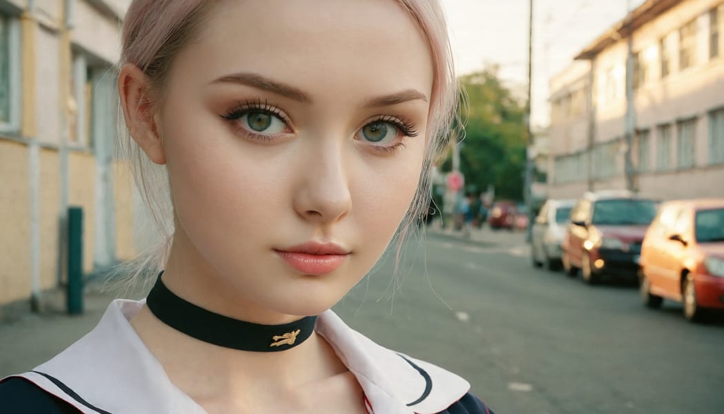 Tags: 21872187, SDXL
{"3": {"inputs": {"seed": 217226657477796, "steps": 32, "cfg": 6.18, "sampler_name": "dpmpp_2m", "scheduler": "karras", "denoise": 1.0, "model": ["27", 0], "positive": ["6", 0], "negative": ["7", 0], "latent_image": ["5", 0]}, "class_type": "KSampler"}, "4": {"inputs": {"ckpt_name": "juggernautxl.safetensors"}, "class_type": "CheckpointLoaderSimple"}, "5": {"inputs": {"width": 1344, "height": 768, "batch_size": 1}, "class_type": "EmptyLatentImage"}, "6": {"inputs": {"text": "28 year old girl, (ukrainian:1.04), (beautiful eyes:0.98), (cute:1.02), (seductive facial expression:1.03), (eyelashes:1.00), (sexy lips:1.14), (seductive pose:0.96), (double eyelids:1.08), (pale skin:1.07), (detailed face:1.01), (blush:0.98), (slim:1.08), (idol:0.97), (in a seductive pose:1.10), (large perky breasts:1.12), (cleavage:1.07), (thigh gap:1.05), (school uniform:1.05), choker, busy street, (natural looking skin:1.06), (film:1.00), (skin fuzz:1.05), (candid cinema:1.08), (soft lighting:1.06), (RAW:1.00), (textured skin:1.03), (portra:1.03), (detailed skin:1.07)", "clip": ["27", 1]}, "class_type": "CLIPTextEncode"}, "7": {"inputs": {"text": "(low resolution:1.11), (bad hands:1.13), (worst quality:1.12), (twisted:1.14), (watermark:1.14), (open mouth:1.06), (distorted:1.09)", "clip": ["27", 1]}, "class_type": "CLIPTextEncode"}, "8": {"inputs": {"samples": ["3", 0], "vae": ["4", 2]}, "class_type": "VAEDecode"}, "25": {"inputs": {"lora_name": "nudify_xl.safetensors", "strength_model": 0.28, "strength_clip": 0.01, "model": ["4", 0], "clip": ["4", 1]}, "class_type": "LoraLoader"}, "26": {"inputs": {"lora_name": "shirtlift_SDXL_v2.safetensors", "strength_model": 0.14, "strength_clip": 0.02, "model": ["25", 0], "clip": ["25", 1]}, "class_type": "LoraLoader"}, "27": {"inputs": {"lora_name": "PerfectEyesXL.safetensors", "strength_model": 0.02, "strength_clip": 0.17, "model": ["26", 0], "clip": ["26", 1]}, "class_type": "LoraLoader"}, "30": {"inputs": {"model_name": "4x_NMKD-Superscale-SP_178000_G.pth"}, "class_type": "UpscaleModelLoader"}, "31": {"inputs": {"upscale_model": ["30", 0], "image": ["8", 0]}, "class_type": "ImageUpscaleWithModel"}, "32": {"inputs": {"upscale_method": "lanczos", "scale_by": 0.5, "image": ["31", 0]}, "class_type": "ImageScaleBy"}, "33": {"inputs": {"pixels": ["32", 0], "vae": ["4", 2]}, "class_type": "VAEEncode"}, "34": {"inputs": {"seed": 217226657477796, "steps": 32, "cfg": 6.18, "sampler_name": "dpmpp_2m", "scheduler": "karras", "denoise": 0.3, "model": ["27", 0], "positive": ["6", 0], "negative": ["7", 0], "latent_image": ["33", 0]}, "class_type": "KSampler"}, "36": {"inputs": {"samples": ["34", 0], "vae": ["4", 2]}, "class_type": "VAEDecode"}, "39": {"inputs": {"filename_prefix": "comfyapi-1712955919890", "images": ["36", 0]}, "class_type": "SaveImage"}}