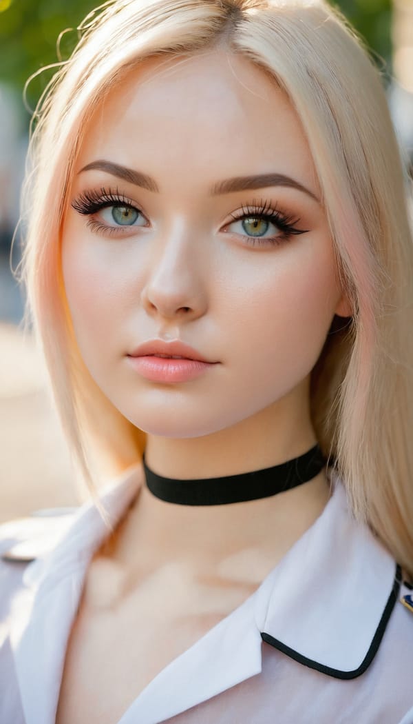 Tags: 21872187, SDXL
{"3": {"inputs": {"seed": 719461292711694, "steps": 64, "cfg": 7.21, "sampler_name": "dpmpp_2m", "scheduler": "karras", "denoise": 1.0, "model": ["27", 0], "positive": ["6", 0], "negative": ["7", 0], "latent_image": ["5", 0]}, "class_type": "KSampler"}, "4": {"inputs": {"ckpt_name": "juggernautxl.safetensors"}, "class_type": "CheckpointLoaderSimple"}, "5": {"inputs": {"width": 768, "height": 1344, "batch_size": 1}, "class_type": "EmptyLatentImage"}, "6": {"inputs": {"text": "27 year old girl, (russian:1.05), (ukrainian:0.99), (temptress:1.04), (sexy lips:0.98), (slim:1.02), (cute:0.99), (eyelashes:1.05), (beautiful eyes:1.14), (seductive facial expression:1.12), (seductive pose:1.07), (pale skin:0.95), (idol:0.96), (double eyelids:1.05), (detailed face:1.05), (blush:1.07), (in a seductive pose:1.05), (large perky breasts:0.98), (cleavage:1.03), (thigh gap:1.07), (school uniform:1.07), choker, busy street, (natural looking skin:1.00), (portra:1.09), (soft lighting:1.04), (detailed skin:1.01), (RAW:1.00), (film:1.08), (candid cinema:1.04), (skin fuzz:1.02), (textured skin:1.01)", "clip": ["27", 1]}, "class_type": "CLIPTextEncode"}, "7": {"inputs": {"text": "(worst quality:1.14), (twisted:1.14), (distorted:1.11), (open mouth:1.09), (low resolution:1.12), (bad hands:1.10)", "clip": ["27", 1]}, "class_type": "CLIPTextEncode"}, "8": {"inputs": {"samples": ["3", 0], "vae": ["4", 2]}, "class_type": "VAEDecode"}, "25": {"inputs": {"lora_name": "nudify_xl.safetensors", "strength_model": 0.17, "strength_clip": 0.26, "model": ["4", 0], "clip": ["4", 1]}, "class_type": "LoraLoader"}, "26": {"inputs": {"lora_name": "shirtlift_SDXL_v2.safetensors", "strength_model": 0.02, "strength_clip": 0.09, "model": ["25", 0], "clip": ["25", 1]}, "class_type": "LoraLoader"}, "27": {"inputs": {"lora_name": "PerfectEyesXL.safetensors", "strength_model": 0.12, "strength_clip": 0.14, "model": ["26", 0], "clip": ["26", 1]}, "class_type": "LoraLoader"}, "30": {"inputs": {"model_name": "4x_NMKD-Superscale-SP_178000_G.pth"}, "class_type": "UpscaleModelLoader"}, "31": {"inputs": {"upscale_model": ["30", 0], "image": ["8", 0]}, "class_type": "ImageUpscaleWithModel"}, "32": {"inputs": {"upscale_method": "lanczos", "scale_by": 0.5, "image": ["31", 0]}, "class_type": "ImageScaleBy"}, "33": {"inputs": {"pixels": ["32", 0], "vae": ["4", 2]}, "class_type": "VAEEncode"}, "34": {"inputs": {"seed": 719461292711694, "steps": 64, "cfg": 7.21, "sampler_name": "dpmpp_2m", "scheduler": "karras", "denoise": 0.3, "model": ["27", 0], "positive": ["6", 0], "negative": ["7", 0], "latent_image": ["33", 0]}, "class_type": "KSampler"}, "36": {"inputs": {"samples": ["34", 0], "vae": ["4", 2]}, "class_type": "VAEDecode"}, "39": {"inputs": {"filename_prefix": "comfyapi-1714795622927", "images": ["36", 0]}, "class_type": "SaveImage"}}