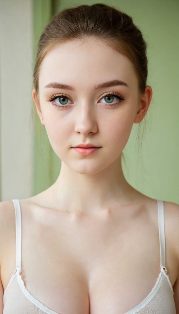 Tags: 21872187, SDXL
{"3": {"inputs": {"seed": 258078361442393, "steps": 32, "cfg": 6.8, "sampler_name": "dpmpp_2m", "scheduler": "karras", "denoise": 1.0, "model": ["27", 0], "positive": ["6", 0], "negative": ["7", 0], "latent_image": ["5", 0]}, "class_type": "KSampler"}, "4": {"inputs": {"ckpt_name": "juggernautXL_v8Rundiffusion.safetensors"}, "class_type": "CheckpointLoaderSimple"}, "5": {"inputs": {"width": 768, "height": 1344, "batch_size": 1}, "class_type": "EmptyLatentImage"}, "6": {"inputs": {"text": "18 year old girl, (ukrainian:1.06), (irish:1.04), (idol:1.06), (slim:0.96), (pale skin:1.05), (eyelashes:1.05), (seductive facial expression:1.05), (double eyelids:0.95), (cute:1.10), (detailed face:1.12), (temptress:1.12), (seductive pose:1.04), (blush:0.97), (beautiful eyes:1.09), (in a seductive pose:1.01), (large perky breasts:1.10), (cleavage:0.99), (thigh gap:1.14), (white tanktop:0.95), busy street, (RAW:1.08), (candid cinema:1.03), (detailed skin:1.02), (natural looking skin:1.05), (film:1.08), (portra:1.06), (soft lighting:1.01), (textured skin:1.01), (skin fuzz:1.04)", "clip": ["27", 1]}, "class_type": "CLIPTextEncode"}, "7": {"inputs": {"text": "(low resolution:1.06), (distorted:1.13), (twisted:1.13), (watermark:1.07), (worst quality:1.07), (bad hands:1.09), (open mouth:1.06)", "clip": ["27", 1]}, "class_type": "CLIPTextEncode"}, "8": {"inputs": {"samples": ["3", 0], "vae": ["4", 2]}, "class_type": "VAEDecode"}, "25": {"inputs": {"lora_name": "nudify_xl.safetensors", "strength_model": 0.39, "strength_clip": 0.02, "model": ["4", 0], "clip": ["4", 1]}, "class_type": "LoraLoader"}, "26": {"inputs": {"lora_name": "shirtlift_SDXL_v2.safetensors", "strength_model": 0.05, "strength_clip": 0.07, "model": ["25", 0], "clip": ["25", 1]}, "class_type": "LoraLoader"}, "27": {"inputs": {"lora_name": "PerfectEyesXL.safetensors", "strength_model": 0.15, "strength_clip": 0.19, "model": ["26", 0], "clip": ["26", 1]}, "class_type": "LoraLoader"}, "30": {"inputs": {"model_name": "4x_NMKD-Superscale-SP_178000_G.pth"}, "class_type": "UpscaleModelLoader"}, "31": {"inputs": {"upscale_model": ["30", 0], "image": ["8", 0]}, "class_type": "ImageUpscaleWithModel"}, "32": {"inputs": {"upscale_method": "lanczos", "scale_by": 0.5, "image": ["31", 0]}, "class_type": "ImageScaleBy"}, "33": {"inputs": {"pixels": ["32", 0], "vae": ["4", 2]}, "class_type": "VAEEncode"}, "34": {"inputs": {"seed": 258078361442393, "steps": 32, "cfg": 6.8, "sampler_name": "dpmpp_2m", "scheduler": "karras", "denoise": 0.3, "model": ["27", 0], "positive": ["6", 0], "negative": ["7", 0], "latent_image": ["33", 0]}, "class_type": "KSampler"}, "36": {"inputs": {"samples": ["34", 0], "vae": ["4", 2]}, "class_type": "VAEDecode"}, "39": {"inputs": {"filename_prefix": "comfyapi-1707679294262", "images": ["36", 0]}, "class_type": "SaveImage"}}