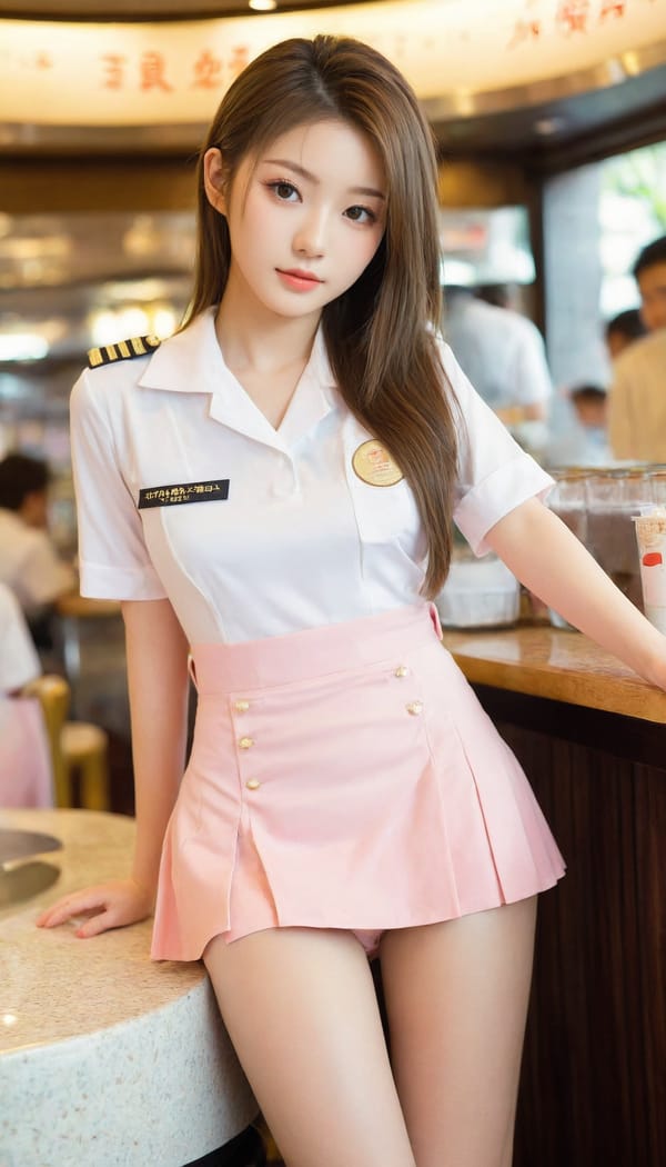 Tags: 21872187, SDXL
{"3": {"inputs": {"seed": 937902305325620, "steps": 32, "cfg": 5.44, "sampler_name": "dpmpp_2m", "scheduler": "karras", "denoise": 1.0, "model": ["27", 0], "positive": ["6", 0], "negative": ["7", 0], "latent_image": ["5", 0]}, "class_type": "KSampler"}, "4": {"inputs": {"ckpt_name": "leosamsHelloworldSDXL_helloworldSDXL32DPO.safetensors"}, "class_type": "CheckpointLoaderSimple"}, "5": {"inputs": {"width": 768, "height": 1344, "batch_size": 1}, "class_type": "EmptyLatentImage"}, "6": {"inputs": {"text": "18 year old girl, (japanese:1.12), (taiwanese:1.01), (eyelashes:1.13), (temptress:0.98), (idol:1.08), (blush:1.04), (cute:0.98), (slim:1.00), (seductive pose:1.14), (beautiful eyes:1.03), (sexy lips:1.03), (double eyelids:1.11), (detailed face:1.03), (seductive facial expression:1.10), (pale skin:1.02), (perky ass:0.95), (exposed ass:1.09), (looking back:0.96), (sexy ass:1.03), (thigh gap:1.11), (a waitress in uniform:1.13) working at a restaurant, (soft lighting:1.00), (film:1.07), (skin fuzz:1.03), (natural looking skin:1.03), (candid cinema:1.03), (textured skin:1.07), (RAW:1.09), (detailed skin:1.01), (portra:1.02)", "clip": ["27", 1]}, "class_type": "CLIPTextEncode"}, "7": {"inputs": {"text": "(open mouth:1.05), (twisted:1.07), (watermark:1.05), (worst quality:1.06), (low resolution:1.14), (distorted:1.12), (bad hands:1.06)", "clip": ["27", 1]}, "class_type": "CLIPTextEncode"}, "8": {"inputs": {"samples": ["3", 0], "vae": ["4", 2]}, "class_type": "VAEDecode"}, "25": {"inputs": {"lora_name": "nudify_xl.safetensors", "strength_model": 0.27, "strength_clip": 0.09, "model": ["4", 0], "clip": ["4", 1]}, "class_type": "LoraLoader"}, "26": {"inputs": {"lora_name": "shirtlift_SDXL_v2.safetensors", "strength_model": 0.17, "strength_clip": 0.1, "model": ["25", 0], "clip": ["25", 1]}, "class_type": "LoraLoader"}, "27": {"inputs": {"lora_name": "PerfectEyesXL.safetensors", "strength_model": 0.19, "strength_clip": 0.06, "model": ["26", 0], "clip": ["26", 1]}, "class_type": "LoraLoader"}, "30": {"inputs": {"model_name": "4x_NMKD-Superscale-SP_178000_G.pth"}, "class_type": "UpscaleModelLoader"}, "31": {"inputs": {"upscale_model": ["30", 0], "image": ["8", 0]}, "class_type": "ImageUpscaleWithModel"}, "32": {"inputs": {"upscale_method": "lanczos", "scale_by": 0.5, "image": ["31", 0]}, "class_type": "ImageScaleBy"}, "33": {"inputs": {"pixels": ["32", 0], "vae": ["4", 2]}, "class_type": "VAEEncode"}, "34": {"inputs": {"seed": 937902305325620, "steps": 32, "cfg": 5.44, "sampler_name": "dpmpp_2m", "scheduler": "karras", "denoise": 0.3, "model": ["27", 0], "positive": ["6", 0], "negative": ["7", 0], "latent_image": ["33", 0]}, "class_type": "KSampler"}, "36": {"inputs": {"samples": ["34", 0], "vae": ["4", 2]}, "class_type": "VAEDecode"}, "39": {"inputs": {"filename_prefix": "comfyapi-1707586845106", "images": ["36", 0]}, "class_type": "SaveImage"}}