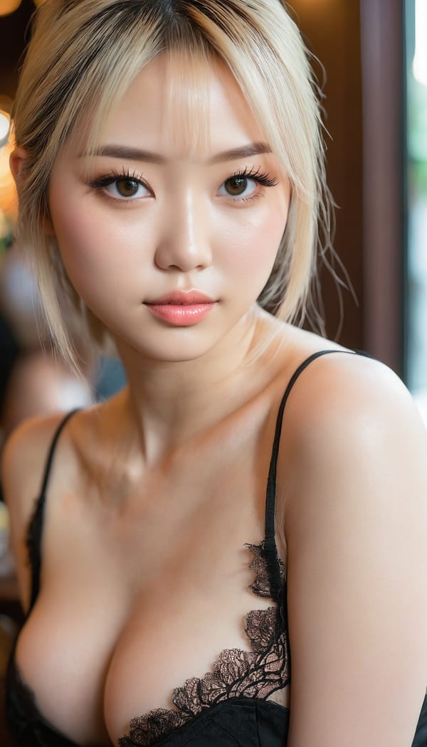 Tags: 21872187, SDXL
{"3": {"inputs": {"seed": 107837954764102, "steps": 64, "cfg": 6.16, "sampler_name": "dpmpp_2m", "scheduler": "karras", "denoise": 1.0, "model": ["27", 0], "positive": ["6", 0], "negative": ["7", 0], "latent_image": ["5", 0]}, "class_type": "KSampler"}, "4": {"inputs": {"ckpt_name": "juggernautxl.safetensors"}, "class_type": "CheckpointLoaderSimple"}, "5": {"inputs": {"width": 768, "height": 1344, "batch_size": 1}, "class_type": "EmptyLatentImage"}, "6": {"inputs": {"text": "23 year old girl, (ukrainian:0.96), (japanese:0.96), (sexy lips:1.08), (idol:1.13), (detailed face:1.06), (seductive facial expression:1.05), (blush:1.11), (double eyelids:1.13), (slim:1.10), (beautiful eyes:1.14), (temptress:1.10), (eyelashes:1.05), (pale skin:1.03), (seductive pose:1.13), (cute:1.04), (on all fours:1.13), (spreading ass cheeks:1.08), (from behind:1.06), (backboob:1.04), (wearing a little black dress:0.97) at a fine dining restaurant, (soft lighting:1.00), (portra:1.02), (RAW:1.08), (natural looking skin:1.03), (skin fuzz:1.03), (textured skin:1.09), (film:1.01), (candid cinema:1.01), (detailed skin:1.04)", "clip": ["27", 1]}, "class_type": "CLIPTextEncode"}, "7": {"inputs": {"text": "(low resolution:1.09), (worst quality:1.07), (open mouth:1.10), (distorted:1.05), (bad hands:1.13), (twisted:1.06), (watermark:1.12)", "clip": ["27", 1]}, "class_type": "CLIPTextEncode"}, "8": {"inputs": {"samples": ["3", 0], "vae": ["4", 2]}, "class_type": "VAEDecode"}, "25": {"inputs": {"lora_name": "nudify_xl.safetensors", "strength_model": 0.19, "strength_clip": 0.22, "model": ["4", 0], "clip": ["4", 1]}, "class_type": "LoraLoader"}, "26": {"inputs": {"lora_name": "shirtlift_SDXL_v2.safetensors", "strength_model": 0.09, "strength_clip": 0.09, "model": ["25", 0], "clip": ["25", 1]}, "class_type": "LoraLoader"}, "27": {"inputs": {"lora_name": "PerfectEyesXL.safetensors", "strength_model": 0.04, "strength_clip": 0.19, "model": ["26", 0], "clip": ["26", 1]}, "class_type": "LoraLoader"}, "30": {"inputs": {"model_name": "4x_NMKD-Superscale-SP_178000_G.pth"}, "class_type": "UpscaleModelLoader"}, "31": {"inputs": {"upscale_model": ["30", 0], "image": ["8", 0]}, "class_type": "ImageUpscaleWithModel"}, "32": {"inputs": {"upscale_method": "lanczos", "scale_by": 0.5, "image": ["31", 0]}, "class_type": "ImageScaleBy"}, "33": {"inputs": {"pixels": ["32", 0], "vae": ["4", 2]}, "class_type": "VAEEncode"}, "34": {"inputs": {"seed": 107837954764102, "steps": 64, "cfg": 6.16, "sampler_name": "dpmpp_2m", "scheduler": "karras", "denoise": 0.3, "model": ["27", 0], "positive": ["6", 0], "negative": ["7", 0], "latent_image": ["33", 0]}, "class_type": "KSampler"}, "36": {"inputs": {"samples": ["34", 0], "vae": ["4", 2]}, "class_type": "VAEDecode"}, "39": {"inputs": {"filename_prefix": "comfyapi-1718828625295", "images": ["36", 0]}, "class_type": "SaveImage"}}