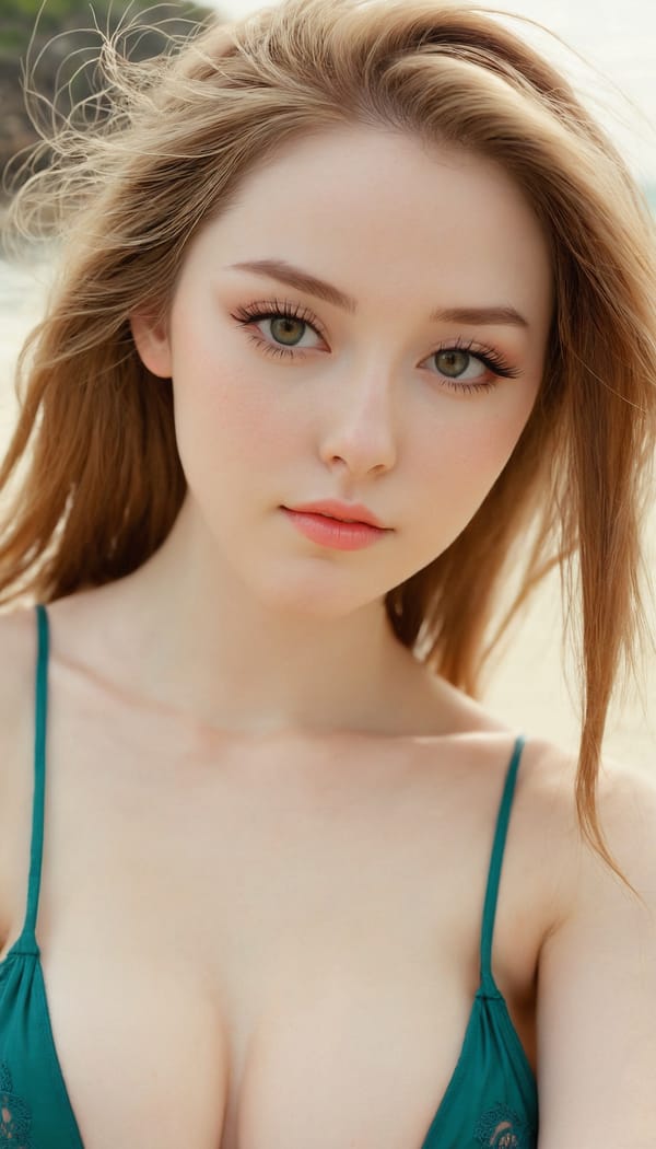 Tags: 21872187, SDXL
{"3": {"inputs": {"seed": 815783066063724, "steps": 32, "cfg": 5.97, "sampler_name": "dpmpp_2m", "scheduler": "karras", "denoise": 1.0, "model": ["27", 0], "positive": ["6", 0], "negative": ["7", 0], "latent_image": ["5", 0]}, "class_type": "KSampler"}, "4": {"inputs": {"ckpt_name": "juggernautxl.safetensors"}, "class_type": "CheckpointLoaderSimple"}, "5": {"inputs": {"width": 768, "height": 1344, "batch_size": 1}, "class_type": "EmptyLatentImage"}, "6": {"inputs": {"text": "24 year old girl, (cute:0.97), (beautiful eyes:1.12), (pale skin:1.02), (blush:1.05), (double eyelids:0.95), (detailed face:1.09), (seductive pose:1.09), (idol:1.12), (seductive facial expression:0.99), (slim:1.06), (sexy lips:1.03), (eyelashes:1.04), (temptress:1.13), (in a seductive pose:1.03), (large perky breasts:1.06), (cleavage:0.98), (thigh gap:1.00), wearing (bikini:1.02) at a beach, (RAW:1.06), (skin fuzz:1.09), (natural looking skin:1.09), (candid cinema:1.08), (detailed skin:1.06), (soft lighting:1.02), (film:1.08), (portra:1.08), (textured skin:1.08)", "clip": ["27", 1]}, "class_type": "CLIPTextEncode"}, "7": {"inputs": {"text": "(open mouth:1.12), (twisted:1.08), (bad hands:1.05), (low resolution:1.13), (watermark:1.14), (distorted:1.07), (worst quality:1.06)", "clip": ["27", 1]}, "class_type": "CLIPTextEncode"}, "8": {"inputs": {"samples": ["3", 0], "vae": ["4", 2]}, "class_type": "VAEDecode"}, "25": {"inputs": {"lora_name": "nudify_xl.safetensors", "strength_model": 0.28, "strength_clip": 0.25, "model": ["4", 0], "clip": ["4", 1]}, "class_type": "LoraLoader"}, "26": {"inputs": {"lora_name": "shirtlift_SDXL_v2.safetensors", "strength_model": 0.01, "strength_clip": 0.0, "model": ["25", 0], "clip": ["25", 1]}, "class_type": "LoraLoader"}, "27": {"inputs": {"lora_name": "PerfectEyesXL.safetensors", "strength_model": 0.15, "strength_clip": 0.0, "model": ["26", 0], "clip": ["26", 1]}, "class_type": "LoraLoader"}, "30": {"inputs": {"model_name": "4x_NMKD-Superscale-SP_178000_G.pth"}, "class_type": "UpscaleModelLoader"}, "31": {"inputs": {"upscale_model": ["30", 0], "image": ["8", 0]}, "class_type": "ImageUpscaleWithModel"}, "32": {"inputs": {"upscale_method": "lanczos", "scale_by": 0.5, "image": ["31", 0]}, "class_type": "ImageScaleBy"}, "33": {"inputs": {"pixels": ["32", 0], "vae": ["4", 2]}, "class_type": "VAEEncode"}, "34": {"inputs": {"seed": 815783066063724, "steps": 32, "cfg": 5.97, "sampler_name": "dpmpp_2m", "scheduler": "karras", "denoise": 0.3, "model": ["27", 0], "positive": ["6", 0], "negative": ["7", 0], "latent_image": ["33", 0]}, "class_type": "KSampler"}, "36": {"inputs": {"samples": ["34", 0], "vae": ["4", 2]}, "class_type": "VAEDecode"}, "39": {"inputs": {"filename_prefix": "comfyapi-1730466764063", "images": ["36", 0]}, "class_type": "SaveImage"}}