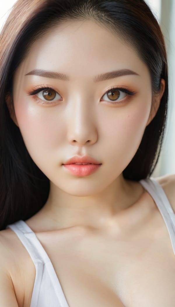 Tags: 21872187, SDXL
{"3": {"inputs": {"seed": 699121814913013, "steps": 64, "cfg": 6.19, "sampler_name": "dpmpp_2m", "scheduler": "karras", "denoise": 1.0, "model": ["27", 0], "positive": ["6", 0], "negative": ["7", 0], "latent_image": ["5", 0]}, "class_type": "KSampler"}, "4": {"inputs": {"ckpt_name": "juggernautxl.safetensors"}, "class_type": "CheckpointLoaderSimple"}, "5": {"inputs": {"width": 768, "height": 1344, "batch_size": 1}, "class_type": "EmptyLatentImage"}, "6": {"inputs": {"text": "25 year old girl, (japanese:1.04), (korean:1.08), (pale skin:1.14), (beautiful eyes:0.99), (seductive facial expression:1.07), (blush:0.96), (idol:1.12), (temptress:1.00), (cute:1.08), (slim:0.96), (double eyelids:1.08), (seductive pose:1.13), (sexy lips:0.95), (detailed face:1.00), (on all fours:0.96), (spreading ass cheeks:1.14), (from behind:1.12), (backboob:0.98), (white tanktop:0.95), busy street, (portra:1.03), (RAW:1.06), (candid cinema:1.06), (soft lighting:1.00), (detailed skin:1.05), (skin fuzz:1.03), (textured skin:1.03), (film:1.03), (natural looking skin:1.08)", "clip": ["27", 1]}, "class_type": "CLIPTextEncode"}, "7": {"inputs": {"text": "(distorted:1.14), (open mouth:1.13), (watermark:1.06), (low resolution:1.11), (twisted:1.08), (worst quality:1.07), (bad hands:1.07)", "clip": ["27", 1]}, "class_type": "CLIPTextEncode"}, "8": {"inputs": {"samples": ["3", 0], "vae": ["4", 2]}, "class_type": "VAEDecode"}, "25": {"inputs": {"lora_name": "nudify_xl.safetensors", "strength_model": 0.36, "strength_clip": 0.13, "model": ["4", 0], "clip": ["4", 1]}, "class_type": "LoraLoader"}, "26": {"inputs": {"lora_name": "shirtlift_SDXL_v2.safetensors", "strength_model": 0.09, "strength_clip": 0.11, "model": ["25", 0], "clip": ["25", 1]}, "class_type": "LoraLoader"}, "27": {"inputs": {"lora_name": "PerfectEyesXL.safetensors", "strength_model": 0.1, "strength_clip": 0.08, "model": ["26", 0], "clip": ["26", 1]}, "class_type": "LoraLoader"}, "30": {"inputs": {"model_name": "4x_NMKD-Superscale-SP_178000_G.pth"}, "class_type": "UpscaleModelLoader"}, "31": {"inputs": {"upscale_model": ["30", 0], "image": ["8", 0]}, "class_type": "ImageUpscaleWithModel"}, "32": {"inputs": {"upscale_method": "lanczos", "scale_by": 0.5, "image": ["31", 0]}, "class_type": "ImageScaleBy"}, "33": {"inputs": {"pixels": ["32", 0], "vae": ["4", 2]}, "class_type": "VAEEncode"}, "34": {"inputs": {"seed": 699121814913013, "steps": 64, "cfg": 6.19, "sampler_name": "dpmpp_2m", "scheduler": "karras", "denoise": 0.3, "model": ["27", 0], "positive": ["6", 0], "negative": ["7", 0], "latent_image": ["33", 0]}, "class_type": "KSampler"}, "36": {"inputs": {"samples": ["34", 0], "vae": ["4", 2]}, "class_type": "VAEDecode"}, "39": {"inputs": {"filename_prefix": "comfyapi-1716218931406", "images": ["36", 0]}, "class_type": "SaveImage"}}