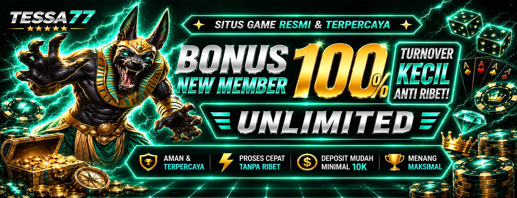 Unlimited Bonus 100% New Member
