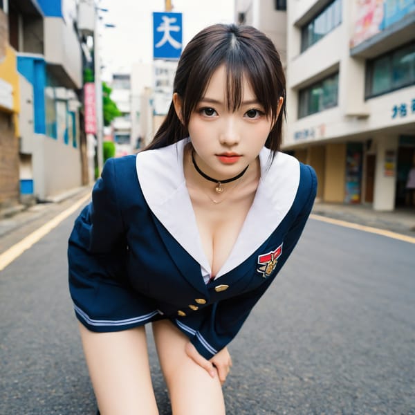 Tags: 21872187, SDXL
{"3": {"inputs": {"seed": 663639555433163, "steps": 64, "cfg": 7.13, "sampler_name": "dpmpp_2m", "scheduler": "karras", "denoise": 1.0, "model": ["27", 0], "positive": ["6", 0], "negative": ["7", 0], "latent_image": ["5", 0]}, "class_type": "KSampler"}, "4": {"inputs": {"ckpt_name": "helloworldxl.safetensors"}, "class_type": "CheckpointLoaderSimple"}, "5": {"inputs": {"width": 1024, "height": 1024, "batch_size": 1}, "class_type": "EmptyLatentImage"}, "6": {"inputs": {"text": "23 year old girl, (japanese:1.10), (korean:1.04), (idol:1.00), (seductive pose:1.00), (blush:1.04), (sexy lips:0.95), (temptress:1.05), (pale skin:1.04), (slim:1.03), (detailed face:1.05), (seductive facial expression:0.96), (double eyelids:1.09), (eyelashes:0.99), (beautiful eyes:0.97), (in a seductive pose:1.10), (large perky breasts:1.06), (cleavage:1.12), (thigh gap:1.00), (school uniform:1.12), choker, busy street, (natural looking skin:1.02), (detailed skin:1.03), (candid cinema:1.02), (film:1.07), (soft lighting:1.05), (RAW:1.01), (skin fuzz:1.03), (textured skin:1.05), (portra:1.01)", "clip": ["27", 1]}, "class_type": "CLIPTextEncode"}, "7": {"inputs": {"text": "(open mouth:1.09), (worst quality:1.08), (bad hands:1.09), (twisted:1.14), (watermark:1.09), (low resolution:1.09), (distorted:1.14)", "clip": ["27", 1]}, "class_type": "CLIPTextEncode"}, "8": {"inputs": {"samples": ["3", 0], "vae": ["4", 2]}, "class_type": "VAEDecode"}, "25": {"inputs": {"lora_name": "nudify_xl.safetensors", "strength_model": 0.02, "strength_clip": 0.02, "model": ["4", 0], "clip": ["4", 1]}, "class_type": "LoraLoader"}, "26": {"inputs": {"lora_name": "shirtlift_SDXL_v2.safetensors", "strength_model": 0.09, "strength_clip": 0.11, "model": ["25", 0], "clip": ["25", 1]}, "class_type": "LoraLoader"}, "27": {"inputs": {"lora_name": "PerfectEyesXL.safetensors", "strength_model": 0.01, "strength_clip": 0.09, "model": ["26", 0], "clip": ["26", 1]}, "class_type": "LoraLoader"}, "30": {"inputs": {"model_name": "4x_NMKD-Superscale-SP_178000_G.pth"}, "class_type": "UpscaleModelLoader"}, "31": {"inputs": {"upscale_model": ["30", 0], "image": ["8", 0]}, "class_type": "ImageUpscaleWithModel"}, "32": {"inputs": {"upscale_method": "lanczos", "scale_by": 0.5, "image": ["31", 0]}, "class_type": "ImageScaleBy"}, "33": {"inputs": {"pixels": ["32", 0], "vae": ["4", 2]}, "class_type": "VAEEncode"}, "34": {"inputs": {"seed": 663639555433163, "steps": 64, "cfg": 7.13, "sampler_name": "dpmpp_2m", "scheduler": "karras", "denoise": 0.3, "model": ["27", 0], "positive": ["6", 0], "negative": ["7", 0], "latent_image": ["33", 0]}, "class_type": "KSampler"}, "36": {"inputs": {"samples": ["34", 0], "vae": ["4", 2]}, "class_type": "VAEDecode"}, "39": {"inputs": {"filename_prefix": "comfyapi-1725910672576", "images": ["36", 0]}, "class_type": "SaveImage"}}